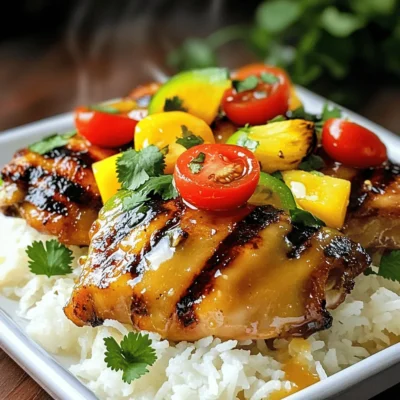 Hawaiian Chicken with Coconut Rice Flavorful Delight
