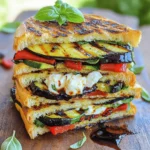 - Zucchini - Red bell pepper - Eggplant - Red onion - Ciabatta bread - Burrata cheese - Olive oil - Salt and pepper - Fresh basil leaves - Balsamic glaze - Calories: 500 - Protein: 18g - Carbs: 40g - Fats: 30g The ingredients in the Grilled Veggie Burrata Panini make it shine. Each veggie adds a unique flavor. Let’s break this down. First, the zucchini provides a soft and tender bite when grilled. It absorbs the smoky flavor well. The red bell pepper adds sweetness and color, making the dish pop. Then, there's the eggplant. It becomes creamy when cooked, adding richness. The red onion gives a slight sharpness, balancing out the flavors. Now, let's talk about the ciabatta bread. It is crusty outside and soft inside, perfect for grilling. When you bite into it, you get a nice crunch. And don’t forget the burrata cheese. This cheese is soft and creamy. It melts slightly, creating a gooey layer that ties everything together. For seasoning, we use olive oil to help the veggies grill nicely. Just a pinch of salt and pepper enhances their natural flavors. Adding fresh basil leaves gives a fragrant lift. Finally, drizzle with balsamic glaze for a sweet finish. This panini is not only tasty but also packs nutrition. With about 500 calories, it offers 18 grams of protein. You’ll also get 40 grams of carbs and 30 grams of fats. This balance makes it a filling meal. For the full recipe, check out the Full Recipe link. Enjoy cooking and savoring this fresh delight! First, we need to grill the veggies. Start by preheating your grill pan or outdoor grill over medium heat. In a large bowl, toss together the sliced zucchini, red bell pepper, eggplant, and red onion with olive oil, salt, and pepper. This will coat the veggies and help them grill nicely. Next, place the vegetables on the grill. Cook them for about 4-5 minutes on each side. You want them to be tender and have nice grill marks. This step is key for flavor and looks. Once done, remove them from the grill and set them aside. To get perfect grill marks, make sure your grill is hot enough before adding the veggies. If the heat is too low, the veggies will steam instead of grill. Avoid moving the veggies too much while they cook. Let them sit for a bit to form those beautiful lines. Now, it’s time to layer the ingredients. Take two slices of ciabatta bread. On each slice, evenly layer your grilled vegetables. Next, tear the burrata cheese into pieces and distribute it over the vegetables. Burrata adds a creamy and rich flavor. Don’t forget to add a handful of fresh basil leaves on top of the cheese. This adds freshness and aroma. Finally, place the other two slices of ciabatta on top to close the sandwiches. Let’s grill the panini for that crispy exterior. Lightly brush the outside of the sandwiches with olive oil. This helps achieve that golden-brown color. Place the paninis on the grill or use a panini press. Cook for about 3-4 minutes on each side. Keep an eye on the timing. You want perfect doneness, so check for a crispy crust. Once they are done, remove them from the heat. Slice the panini in half and drizzle with balsamic glaze before serving. For more details, check out the Full Recipe. Enjoy your flavorful and fresh Grilled Veggie Burrata Panini! Selecting fresh burrata is key. Look for burrata with a smooth outer layer and creamy inside. It should feel soft and springy. If you find burrata made the same day, grab it! Freshness matters for taste. When picking seasonal veggies, choose bright, firm produce. For this panini, zucchini, bell peppers, eggplant, and red onion work well. Visit local farmers' markets for the best picks. Seasonal veggies taste better and add nutrition. For perfect grill marks, heat your grill to medium-high. This helps achieve those nice lines. Make sure to preheat for at least 10 minutes before grilling. Common mistakes include overcrowding the grill. Give your veggies space to breathe. If you pile too many on, they won’t grill evenly. Also, avoid moving them too much. Let them sit until they get those lovely marks. Pair your panini with sides like mixed greens or chips. A fresh salad adds crunch and balance. You can also serve it with a side of balsamic glaze for dipping. For beverages, try a light white wine or sparkling water. Both go well with the fresh flavors of the panini. If you want something non-alcoholic, a lemon spritzer is refreshing. Feeling inspired? Check the Full Recipe for more details! {{image_2}} You can switch out the veggies for other tasty options. Adding spinach or arugula gives a fresh crunch. Both greens add color and flavor without overpowering the dish. Feel free to try different cheeses too. Instead of burrata, you might enjoy creamy goat cheese or sharp feta. Each choice makes the panini unique. Want to kick up the taste? Adding pesto or sun-dried tomatoes brings a burst of flavor. Both ingredients add richness and a hint of sweetness. You can also spice things up with chili flakes. Just a pinch can create a nice heat that balances the creaminess of the cheese. If you need a gluten-free choice, don't worry! You can use gluten-free bread for the panini. Look for options like almond flour bread or rice flour bread that work well. Another fun idea is to wrap your fillings in lettuce leaves. This gives you a fresh and crunchy bite without the carbs. To keep your grilled veggie burrata panini fresh, wrap it in foil or plastic wrap. Store it in the fridge within two hours of cooking. This method locks in flavors and moisture. Your panini will last for 1-2 days in the refrigerator. After that, the bread may get too soggy. When it's time to enjoy leftovers, I suggest using a skillet. Heat it over medium heat, then place the panini in it. Cook for 3-4 minutes on each side. This method keeps the outside crispy while warming the inside. Avoid the microwave; it makes the bread soggy and chewy. Yes, you can freeze the panini! Wrap it tightly in plastic wrap and then in foil. This helps prevent freezer burn. You can store it in the freezer for up to 3 months. When ready to eat, let it thaw overnight in the fridge before reheating. This keeps the flavors intact. Burrata cheese is a fresh Italian cheese. It has a soft outer shell made of mozzarella. Inside, it has a creamy, rich center. This makes it different from regular mozzarella, which is firmer and less creamy. Burrata melts beautifully when warm, adding a luxurious touch to any dish. You can enjoy burrata on its own or in salads and sandwiches. Yes, you can use other types of bread for your panini. If you can't find ciabatta, look for these options: - Focaccia - Sourdough - Whole grain bread - Baguette These breads will give you a nice crunch and absorb flavors well. Each type will add its unique taste to your grilled veggie burrata panini. You can tell your panini is done by checking a few signs: - The bread should be golden brown. - You should see grill marks on both sides. - The cheese should be oozy and slightly melted. If you see all these signs, your panini is ready to enjoy! For the best results, keep an eye on it while grilling. This blog post covered a delicious grilled vegetable panini. You learned about key ingredients like zucchini, red bell pepper, and burrata cheese. I shared the step-by-step process for preparing, assembling, and grilling your panini. You also found tips on selecting fresh ingredients and serving suggestions. In closing, enjoy creating your own veggie panini. Customize it with variations to make it yours. Share it with friends for a perfect meal. Happy grilling!