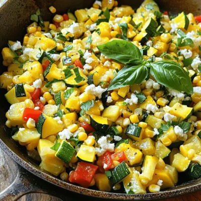 Squash and Corn Summer Skillet Fresh and Flavorful Dish
