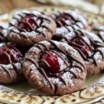 To make the best chocolate thumbprint cookies, gather these key ingredients: - 1 cup all-purpose flour - ⅓ cup unsweetened cocoa powder - ½ teaspoon baking powder - ¼ teaspoon salt - ½ cup unsalted butter, softened - ½ cup granulated sugar - ¼ cup brown sugar, packed - 1 teaspoon vanilla extract - 1 large egg yolk - ½ cup chocolate chips (dark or milk) - ¼ cup assorted jam or fruit preserves (raspberry, apricot, or strawberry) These ingredients create a rich, chocolatey base with a sweet filling. The jam adds a burst of flavor, making these cookies irresistible. If you need to swap some ingredients, here are some great options: - You can replace all-purpose flour with gluten-free flour for a gluten-free version. - Use carob powder instead of cocoa powder for a different flavor. - If you prefer, coconut oil can replace unsalted butter. - Maple syrup can work instead of granulated sugar for a natural sweetener. These substitutions keep the spirit of the cookies while catering to dietary needs. To make these cookies, you will need: - Mixing bowls (medium and large) - A whisk for dry ingredients - A hand mixer or stand mixer for creaming - Baking sheet - Parchment paper for easy cleanup - A wire rack for cooling - Measuring cups and spoons Having these tools ready will make your baking experience smooth and fun. For the full recipe, check out the instructions above. To start, gather your ingredients. You need flour, cocoa powder, baking powder, salt, butter, granulated sugar, brown sugar, vanilla extract, and an egg yolk. Make sure everything is at room temperature. This helps the butter mix well. In a medium bowl, whisk the flour, cocoa powder, baking powder, and salt together. Set this aside. Next, in a large bowl, cream the softened butter with the sugars until light and fluffy. This step is key for a tender cookie. Then, add the vanilla and egg yolk. Mix until smooth. Now it’s time to form the cookies. Take tablespoons of dough and roll them into balls. Place them on a baking sheet lined with parchment paper, spacing them about two inches apart. Press your thumb gently into the center of each ball to create an indentation. This is where the jam will go! Fill each indentation with about half a teaspoon of jam. Be careful not to overfill. Bake in a preheated oven at 350°F for 10 to 12 minutes. The edges should set, but the center may look soft. They will firm up as they cool. While the cookies bake, melt the chocolate chips. You can use a double boiler or the microwave. Stir until the chocolate is smooth. After the cookies cool completely on a wire rack, drizzle the melted chocolate over the jam-filled center. This adds a lovely touch and extra flavor. You can also dust the cookies with powdered sugar for a nicer look. For the full recipe, check back to ensure you didn’t miss any steps! To get the best texture, make sure your butter is soft but not melted. This helps create a light and airy dough. Mix the butter and sugars until they are fluffy. This step is key. Use a hand mixer or stand mixer for best results. When adding the dry ingredients, mix just until combined. Overmixing makes cookies tough. You want a thick dough that holds its shape but isn't dry. One common mistake is overfilling the thumbprint with jam. You only need about ½ teaspoon per cookie. Too much jam will spill out during baking. Another mistake is not spacing the cookies enough. Keep them about 2 inches apart. This allows them to spread and bake evenly. Also, avoid opening the oven door too early. This can cause your cookies to sink. To store your cookies, let them cool completely first. Place them in an airtight container at room temperature. They will stay fresh for about a week. For longer storage, you can freeze them. Place the cooled cookies in a single layer on a baking sheet. Freeze until solid, then transfer them to a freezer bag. They can last up to three months. When ready to eat, thaw at room temperature. Want to enjoy them warm? Just pop them in the oven for a few minutes! {{image_2}} You can change the filling of your thumbprint cookies to fit your taste. Instead of jam, try using your favorite chocolate ganache or nut butter. A rich hazelnut spread brings a creamy twist. For a fruity touch, use lemon curd or mango puree. Each filling adds a unique flavor and makes the cookies special. For the chocolate lovers, consider different types of chocolate. Dark chocolate chips offer a deep, rich taste. Milk chocolate chips give a sweeter, creamier flavor. White chocolate can add a fun, sweet touch, especially with fruity fillings. You can also melt chocolate bars for a thicker drizzle. Each choice gives a different experience! You can easily change the texture of your cookies. For a chewier cookie, add an extra egg yolk. To make them crunchier, add chopped nuts or oats to the dough. You can also mix in spices like cinnamon or espresso powder for added depth. Experimenting with flavors keeps the cookies fresh and exciting. Check out the Full Recipe for more ideas! To keep your cookies fresh, store them in an airtight container. This will stop them from drying out. Place parchment paper between layers to avoid sticking. Keep them at room temperature for up to a week. If you want to keep them longer, follow the freezing instructions below. For the best taste and texture, avoid exposing your cookies to air. Store them in a cool, dry place. You can also add a slice of bread in the container. This slice will help keep the cookies soft. Change the bread slice every few days to maintain freshness. Freezing cookies is a great way to save them for later. First, let the cookies cool completely. Then, place them on a baking sheet in a single layer. Freeze them for about an hour to firm them up. After they are frozen, transfer them to a freezer-safe bag or container. Label the bag with the date. You can freeze them for up to three months. When you want to enjoy them, thaw the cookies at room temperature. For a warm treat, pop them in the oven for a few minutes. This will bring back their soft, delicious texture. You can find the full recipe for these tasty treats above. To make chocolate thumbprint cookies vegan, swap the butter for a vegan butter or coconut oil. Use a flax egg instead of the egg yolk. To make a flax egg, mix one tablespoon of ground flaxseed with three tablespoons of water. Let this mix sit for five minutes until it thickens. Also, choose dairy-free chocolate chips for the filling. With these small changes, you can enjoy a tasty vegan treat that tastes just as good! Yes! You can use different types of chocolate in these cookies. Dark chocolate chips give a rich taste. Milk chocolate chips add sweetness. You could also try white chocolate for a unique twist. Each type changes the flavor and look of the cookies. Feel free to mix and match for your favorite combination! If your dough is sticky, add a little more flour. Start with one tablespoon at a time. Mix it in until the dough is easier to handle. You can also chill the dough in the fridge for 15-30 minutes. This makes it firmer and easier to shape. Don't worry; your cookies will still turn out delicious! For the full recipe, follow the steps closely and enjoy your baking! You learned the key ingredients and tools for chocolate thumbprint cookies. I shared step-by-step instructions for making them from scratch. Tips helped you avoid common mistakes and achieve the best texture. You also discovered fun variations to make your cookies unique. Finally, I covered storage techniques to keep them fresh. Enjoy baking and sharing these delightful treats! Your cookie skills will impress everyone.