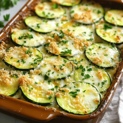 Garlic Butter Zucchini Casserole Tasty Comfort Dish
