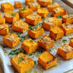 This dish shines with a few key ingredients. The sweet potatoes give a nice sweet base. The garlic adds that rich, bold flavor. Parmesan cheese brings a salty, nutty punch. Olive oil helps everything roast well and adds richness. When picking sweet potatoes, look for smooth skin. They should feel firm and heavy for their size. Avoid any with soft spots or bruises. The best sweet potatoes have a deep orange color. This means they are sweet and full of flavor. If you need a cheese swap, try Pecorino Romano. It has a similar taste but is a bit sharper. For garlic, garlic powder can work in a pinch. Use 1/8 teaspoon for each clove. Fresh garlic is best, but these swaps can still taste great! To start, gather all your ingredients. You need 4 medium sweet potatoes, olive oil, garlic, Parmesan cheese, dried oregano, smoked paprika, salt, and pepper. The first step is to preheat your oven to 425°F (220°C). Next, line a baking sheet with parchment paper. This helps with easy clean-up. Now, peel the sweet potatoes and cube them. Aim for uniform pieces so they cook evenly. In a large mixing bowl, add the cubed sweet potatoes and drizzle in 3 tablespoons of olive oil. Toss them well until they are fully coated in oil. This step is important for flavor and crispiness. Once the sweet potatoes are coated, add 4 minced garlic cloves, 1 cup of grated Parmesan cheese, 1 teaspoon of dried oregano, and 1 teaspoon of smoked paprika. Season with salt and pepper to your taste. Mix everything until the sweet potatoes are evenly covered. Spread the sweet potato mixture in a single layer on your lined baking sheet. Make sure the pieces are not crowded. This ensures they roast and not steam. Place the baking sheet in your preheated oven. Roast the sweet potatoes for 25-30 minutes. Halfway through the cooking time, flip the sweet potatoes. This helps them get crispy on all sides. For crispy sweet potatoes, don't skip the olive oil. It helps create that nice crunch. Use fresh garlic instead of garlic powder for a more robust flavor. Make sure you cut the sweet potatoes into similar-sized pieces. This helps them cook evenly. If you want extra crispiness, broil them for the last 2-3 minutes. Just watch them closely to avoid burning. Feel free to check out the Full Recipe for more details and serving suggestions! To make Parmesan garlic roasted sweet potatoes shine, add herbs and spices. Fresh herbs like rosemary or thyme work well. They add a nice touch. You can mix in red pepper flakes for heat. This gives a nice kick to the dish. Try using lemon zest for brightness. It will lift the flavors and make the dish pop! A few common mistakes can ruin your roasted sweet potatoes. First, don’t overcrowd the baking sheet. This can trap steam and make them soggy. Second, cut the sweet potatoes into even pieces. This ensures they cook at the same rate. Lastly, watch your roasting time closely. Overcooked sweet potatoes lose their taste and texture. You can easily turn this side dish into a full meal. Pair the sweet potatoes with grilled chicken or fish. They also go well with a fresh salad. For a vegetarian option, add black beans or chickpeas. This adds protein and fiber. Serve it all together for a colorful and satisfying plate. For the full recipe, check the details above! {{image_2}} You can switch up the cheese in these sweet potatoes. Try using cheddar for a sharp taste. Feta adds a salty kick and a crumbly texture. For a creamier option, go with goat cheese. Each cheese brings its own flavor, so feel free to mix and match. Want to spice it up? Add cayenne pepper for heat. If you like a smoky flavor, smoked salt can work wonders. You can also use fresh herbs like rosemary or thyme. Lemon zest adds brightness and pairs well with sweet potatoes. Experiment with spices to find your favorite mix. To make this dish vegan, swap the Parmesan for a dairy-free cheese. Nutritional yeast is a great option. It brings a cheesy flavor without dairy. You can also skip the cheese altogether and use extra garlic and spices for a tasty twist. This way, you keep the flavor while making it vegan-friendly. For the full recipe, check out the detailed instructions above. To store your Parmesan garlic roasted sweet potatoes, first let them cool. Place the cooled sweet potatoes in an airtight container. They will stay fresh for about three to four days in the fridge. Make sure to keep them away from moisture to avoid sogginess. When you're ready to enjoy leftovers, preheat your oven to 375°F (190°C). Spread the sweet potatoes on a baking sheet. Heat them for about 10 to 15 minutes, or until warm. This method keeps them crispy. You can also use a microwave, but they may lose some crunch. Heat in short bursts of 30 seconds, stirring in between. If you want to save sweet potatoes for later, freezing is a good option. First, let them cool completely. Spread them in a single layer on a baking sheet and freeze for about two hours. Once frozen, transfer them to a freezer-safe bag. They can last up to three months in the freezer. When ready to eat, thaw in the fridge overnight before reheating. For best results, reheat in the oven to retain their texture. For the complete recipe, refer back to the Full Recipe section. You can serve Parmesan garlic roasted sweet potatoes with many dishes. They pair well with grilled chicken, steak, or fish. Add a fresh salad to balance the meal. You can also enjoy them as a side with a hearty soup. Their savory flavor complements many foods, making them a great choice. Yes, you can make this recipe ahead of time. Cook the sweet potatoes and store them in the fridge. Just reheat them in the oven or microwave. This way, you can enjoy them without extra prep. For best taste, eat them within three days. Roasted sweet potatoes last about three to five days in the fridge. Store them in an airtight container for freshness. If you see any signs of spoilage, it's best to throw them out. You want to enjoy their delicious flavor without worry. For long-term storage, consider freezing them. This blog post covered everything about making Parmesan garlic roasted sweet potatoes. We discussed key ingredients, ideal preparation methods, and tips for perfect crispiness. You learned how to enhance flavors and avoid common mistakes. I shared different variations to fit your diet and detailed storage tips for leftovers. By following these steps, you can create a tasty side dish that impresses. Enjoy your cooking journey, and feel free to experiment with flavors!