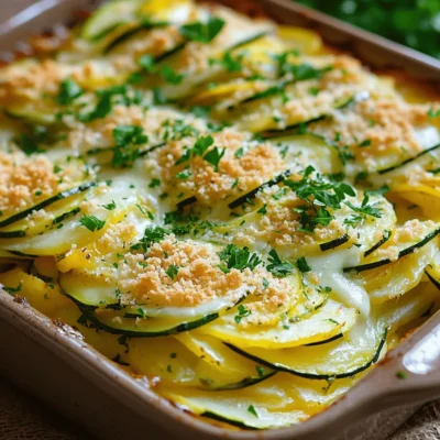 Zucchini Potato Casserole Comforting and Flavorful Dish