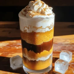 Here’s what you need to make Pumpkin Spice Cold Foam Floats: - 1 cup cold brewed coffee - 1/2 cup milk (or dairy alternative) - 2 tablespoons pumpkin puree - 1 tablespoon maple syrup (or to taste) - 1/2 teaspoon pumpkin pie spice (plus extra for garnish) - 1/4 teaspoon vanilla extract - Ice cubes - Whipped cream (optional, for topping) These ingredients are simple and easy to find. You can use any milk you like, including almond or oat milk. The pumpkin puree gives a rich flavor, while maple syrup adds sweetness. Pumpkin pie spice adds warmth and spice to the drink. Using cold brewed coffee makes this drink smooth and refreshing. You can brew it at home or buy it ready-made. The whipped cream on top is optional but adds a nice touch. This recipe is all about balance. You want the pumpkin flavor to shine through, but not overpower the coffee. Feel free to adjust the maple syrup if you like it sweeter. These ingredients come together to create a delicious fall treat. Check out the Full Recipe for all the steps to make this delightful drink! To start, brew your cold coffee a few hours ahead. Cold brew usually takes 12 to 24 hours to steep. If you want a quick fix, grab store-bought cold brew. Popular brands are Stumptown, Starbucks, and Dunkin'. Fill a tall glass halfway with ice cubes. Pour in that rich, cold coffee. Next, let’s make the pumpkin spice cold foam. You’ll need a whisk or a frother for this step. In a small bowl, mix together: - 1/2 cup milk (or dairy alternative) - 2 tablespoons pumpkin puree - 1 tablespoon maple syrup - 1/2 teaspoon pumpkin pie spice - 1/4 teaspoon vanilla extract Whisk until it’s well combined. For a frothier texture, use a frother or blender. The goal is to get a light, airy foam that sits nicely on top. Now for the fun part: creating the float. Slowly pour the pumpkin spice cold foam over the cold coffee. This creates a lovely layered effect. If it mixes, don't worry; it still tastes great. Use a spoon to help layer if needed. For a beautiful finish, top with whipped cream if you like. Sprinkle a pinch of pumpkin pie spice on top for a nice touch. Enjoy your Pumpkin Spice Cold Foam Float! For the full recipe, check out the complete guide! To boost your Pumpkin Spice Cold Foam Floats, try these swaps: - Use almond milk or oat milk for a nutty flavor. - Substitute honey for maple syrup if you prefer a floral note. To adjust sweetness, add more maple syrup. Test a little at a time. You can also lessen the syrup for a more balanced taste. You don’t need a machine to froth your cold foam. Try these simple methods: - Use a whisk to whip the mixture. It may take longer but works great. - A mason jar with a lid can also froth. Just shake it hard for a minute. To avoid separation, froth just before serving. Stir gently to mix before pouring it on coffee. Present your drink in tall, clear glasses to show off the layers. Here are some pairing ideas: - Enjoy with cinnamon sugar cookies for a sweet treat. - Pair with a slice of pumpkin bread for a cozy snack. {{image_2}} You can easily switch the milk in your Pumpkin Spice Cold Foam Floats. This change can make the drink dairy-free. Here are some great options: - Almond milk - Oat milk - Soy milk - Coconut milk I recommend using unsweetened almond milk for a light flavor. Oat milk gives a creamy texture that works well. If you want a tropical taste, try coconut milk. Want to mix things up? You can add fun flavors to your drink. Here are some ideas: - Drizzle chocolate syrup for a sweet twist. - Add caramel for a rich taste. - Mix in a touch of whipped cream for extra creaminess. For the holidays, try to add peppermint or gingerbread flavors. These can make your drink festive and fun! You can enjoy this drink hot, too. To make a warm version, simply brew hot coffee instead of cold. Here’s how to adjust the recipe: - Brew a strong cup of hot coffee. - Follow the same steps to make the foam. - Pour the hot coffee into a mug and top it with the foam. For winter, you can add cinnamon or nutmeg to bring warmth. This will make your drink cozy and inviting. For the full recipe, check out the recipe section above. You can save time by making cold brew coffee ahead. Brew it the night before. Store it in a sealed jar in the fridge. It will stay fresh for up to a week. For leftover cold foam, keep it in a sealed container. Refrigerate it for up to two days. Before using again, check that it still smells sweet and pumpkiny. If not, it is best to toss it out. Check the shelf life of your ingredients. Cold brew coffee can last about a week. Milk and dairy alternatives usually stay good for about a week too. Always look at the expiration date. Pumpkin puree can spoil if not stored right. If it’s opened, use it within a week. Signs of spoilage include a sour smell or discoloration. If you see either, throw it away. If you plan to serve cold foam later, store it properly. Keep it in the fridge in a tight container. This helps maintain its texture and flavor. Before serving, rewhip the foam to get it light and fluffy again. Just whisk it gently or use a frother. This gives your drink that fresh, airy touch. Enjoy your Pumpkin Spice Cold Foam Floats with confidence! To make this drink, follow these simple steps: 1. Prepare the Coffee: Brew your cold coffee a few hours ahead or use store-bought cold brew. Fill a tall glass halfway with ice cubes and pour in the cold coffee. 2. Make the Pumpkin Spice Cold Foam: In a small bowl, whisk together the milk, pumpkin puree, maple syrup, pumpkin pie spice, and vanilla extract. For a frothier mix, use a frother or blender to aerate it. 3. Create the Float: Slowly pour the pumpkin spice cold foam over the iced coffee. Use a spoon to help layer if needed. 4. Garnish: Add a dollop of whipped cream on top and sprinkle some pumpkin pie spice for extra flavor. 5. Serve: Insert a straw or enjoy with a spoon. Sip and enjoy your seasonal drink! If you don’t have pumpkin puree, try these alternatives: - Sweet Potato Puree: This gives a similar flavor and texture. - Butternut Squash Puree: It has a sweet taste and works well. - Applesauce: While not the same, it can add sweetness and moisture. These options keep your drink tasty and fun! Many coffee shops offer drinks similar to pumpkin spice cold foam floats. Here are some popular spots: - Starbucks: They often have seasonal pumpkin drinks. - Dunkin’ Donuts: Known for their pumpkin coffee options. - Local Coffee Shops: Check out neighborhood cafes that specialize in seasonal flavors. You can explore these places for your fall treat! This blog post detailed how to make a delicious Pumpkin Spice Cold Foam Float. We covered key ingredients, step-by-step instructions, and tips for perfecting your drink. You learned about flavor variations, perfect serving suggestions, and even storage tips. Overall, making this drink at home can be fun and rewarding. Try different flavors and enjoy your creation. With practice, you'll impress friends and family with your tasty skills.