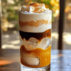 - Cold coffee or cold brew - Milk options: dairy or non-dairy - Heavy cream - Pumpkin puree - Maple syrup - Vanilla extract - Pumpkin spice - Ice cubes Gather these ingredients to create your own pumpkin spice cold foam float. The base starts with cold coffee, which can be brewed or store-bought. You can choose any milk you prefer, whether dairy or non-dairy. Heavy cream adds richness to the foam. Next, you'll need pumpkin puree. This ingredient gives the float its signature flavor. Maple syrup adds sweetness, while vanilla extract enhances the taste. Pumpkin spice, of course, is essential for that warm, cozy flavor we all love. Finally, ice cubes keep your drink cold and refreshing. Using this list, you can easily whip up a delicious drink. Once you have everything ready, you can check the [Full Recipe] for step-by-step instructions. Enjoy crafting this delightful treat for yourself or to share! To make your cold coffee, you can brew your own or use cold brew coffee. Brew a strong cup of your favorite coffee. Let it chill in the fridge until it’s cold. If you want, you can also buy cold brew coffee from the store. Fill a tall glass halfway with ice cubes. Then, pour the cold coffee over the ice. This adds a refreshing chill to your drink. Now, let’s make the pumpkin spice cold foam. In a mixing bowl, combine these ingredients: - 1/2 cup milk of your choice (dairy or non-dairy) - 1/4 cup heavy cream - 2 tablespoons pumpkin puree - 1 tablespoon maple syrup - 1 teaspoon vanilla extract - 1/2 teaspoon pumpkin spice Whisk or use a milk frother to mix them until frothy. The foam should be light and airy. If you want it frothier, keep whisking. To assemble your float, slowly pour the pumpkin spice cold foam over the cold coffee. This way, you can see the two layers. It looks pretty and tastes great! For the final touch, sprinkle some extra pumpkin spice on top. This gives it a nice flavor and makes it look festive. Enjoy this delightful treat right away! Using the right tools helps you achieve perfect foam. A good milk frother works best. If you don’t have one, a whisk can also do the job, but it takes more effort. Make sure your milk is cold before you start frothing. Avoid over-frothing. If you whip the milk too much, it can become too stiff. You want it creamy, not dry. Also, don’t forget to clean your frother right after use. This keeps it in great shape for your next float. Pouring the foam correctly is key to a great float. Start by tilting your glass slightly. This helps create a smooth layer. Pour the cold foam slowly over the back of a spoon. This gentle method keeps the layers separate and beautiful. For a striking presentation, use a clear glass. You’ll want to show off those rich layers. A sprinkle of extra pumpkin spice on top makes it look even more inviting. Want to jazz up your drink? You can add more spices. Try nutmeg or cinnamon for an extra kick. If you like it sweeter, a drizzle of honey or flavored syrups can do wonders. Flavored syrups like vanilla or caramel can also enhance the taste. Explore different versions of this recipe. You might find a new favorite! For the full recipe, check out the details above. {{image_2}} You can use cold brew or brewed coffee for your base. Cold brew gives a smooth taste. Brewed coffee has a bold flavor. Both work well with pumpkin spice. If you want something different, try chai or matcha. Chai adds warmth and spice. Matcha brings a grassy note. Both can give your float a fun twist. When it comes to milk, you have choices. Almond, oat, or coconut milk can be great non-dairy options. They change the flavor and texture of your float. Almond milk is light and nutty. Oat milk is creamy and sweet. Coconut milk adds a tropical touch. Each choice makes your drink unique. You can spice things up with seasonal add-ins. Nutmeg and cinnamon can enhance the flavor. Just a pinch can make a big difference. For a festive touch, think about holiday-themed items like crushed gingerbread or peppermint. These small changes can add fun to your drink and delight your taste buds. To keep your coffee and foam fresh, use these tips. Store leftover cold coffee in an airtight container in the fridge. It lasts up to three days. For the pumpkin spice cold foam, place it in a sealed jar. It will stay good for two days. If foam separates, just whisk it again before using. You may want to warm your cold coffee. Use a microwave for this. Heat it in short bursts, about 15 seconds. Stir in between to check the temperature. As for the foam, simply use it as is. If you want a hot drink, you can add the foam to warm coffee. Making preparations in advance saves you time. You can whip up the pumpkin spice cold foam a day ahead. Just store it in the fridge. When you want to serve, pour the foam on top of your cold coffee. This keeps it fresh and quick for serving. Enjoy your pumpkin spice cold foam float any time! You can find the Full Recipe to guide you through the process. If you don't have pumpkin puree, you can use butternut squash puree. It's smooth and sweet. You can also try sweet potato puree for a different flavor. If you want a lighter option, consider using applesauce. This will change the taste but still give you a nice texture. Yes, you can easily make the pumpkin spice cold foam float vegan. Use a non-dairy milk like almond, oat, or coconut milk instead of regular milk. For the heavy cream, choose a vegan alternative like coconut cream or a vegan whipping cream. This way, you can enjoy the drink without dairy. You can adjust the sweetness by adding more or less maple syrup. If you like it sweeter, add an extra tablespoon. If you prefer it less sweet, reduce the syrup. You can also use honey or agave syrup as alternatives. Taste as you go to find your perfect balance. For more details, check out the Full Recipe. This blog post covered how to make a delicious pumpkin spice cold foam float. We explored the key ingredients, including cold brew coffee, pumpkin puree, and tasty spices. I provided step-by-step instructions for preparation, assembly, and creative variations. In conclusion, this drink is simple and fun to prepare. It allows for many adjustments to fit your taste. Enjoy experimenting with different flavors and ingredients! Your perfect fall drink awaits.