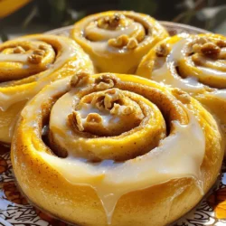 To make these tasty rolls, you need a few key items: - 2 ripe bananas, mashed - 1/4 cup granulated sugar - 1/4 cup brown sugar, packed - 1/2 cup unsalted butter, melted - 1 large egg - 1 teaspoon vanilla extract - 2 cups all-purpose flour - 1 tablespoon baking powder - 1/2 teaspoon baking soda - 1/2 teaspoon salt - 1 tablespoon ground cinnamon - 1 cup chopped nuts (walnuts or pecans) (optional) These ingredients blend well to create a soft, sweet dough that holds the flavors of banana and cinnamon. For the filling that makes these rolls special, gather: - 1/2 cup brown sugar, packed - 1 tablespoon ground cinnamon - 1/4 cup unsalted butter, softened This mix adds a warm, sweet swirl to each bite, enhancing the banana flavor. To top your rolls with a sweet glaze, you'll need: - 1 cup powdered sugar - 2 tablespoons milk - 1/2 teaspoon vanilla extract The glaze brings a smooth finish that ties all the flavors together. For the full recipe, check out the instructions in the main section. To start, preheat your oven to 375°F (190°C) and grease a 9x13-inch baking dish. In a large bowl, mix together 2 ripe bananas, 1/4 cup granulated sugar, 1/4 cup brown sugar, and 1/2 cup melted butter. Add 1 large egg and 1 teaspoon vanilla extract. Stir until smooth. In another bowl, whisk together 2 cups all-purpose flour, 1 tablespoon baking powder, 1/2 teaspoon baking soda, and 1/2 teaspoon salt. Gradually mix the dry ingredients into the banana mixture until just combined. If you like, fold in 1 cup of chopped nuts. Now, roll out the dough on a floured surface into a rectangle, about 1/4 inch thick. For the filling, mix 1/2 cup brown sugar and 1 tablespoon cinnamon in a small bowl. Spread 1/4 cup softened butter evenly over the dough, then sprinkle the cinnamon-sugar mixture on top. Starting from one long edge, roll the dough tightly into a log. Slice the log into 12 equal pieces and place them in the greased baking dish, leaving space between each roll. Bake the rolls in the preheated oven for 25-30 minutes or until they turn golden brown. While the rolls bake, make the glaze by whisking together 1 cup powdered sugar, 2 tablespoons milk, and 1/2 teaspoon vanilla extract until smooth. Once the rolls are out of the oven, let them cool for a few minutes. Drizzle the glaze over the warm rolls for a sweet finish. For the full recipe, check out the complete instructions above. Enjoy your delicious treat! Baking banana bread cinnamon rolls can be easy with a few tips. First, always use ripe bananas. They add more flavor and moisture. Second, don’t overmix the dough. Mix just until combined. This keeps the rolls soft and fluffy. Finally, let the rolls rise for a bit before baking. This step helps them grow tall and light. To get a moist banana bread base, use enough mashed bananas. Two ripe bananas work well for this recipe. They not only add moisture but also flavor. Adding melted butter also helps. Use unsalted butter for the best taste. Make sure you mix the wet ingredients well before adding the dry ones. This helps blend all the flavors nicely. When serving banana bread cinnamon rolls, warmth is key. Serve them straight from the oven for the best taste. You can drizzle the glaze on top for a sweet finish. For a nice touch, add chopped nuts or a sprinkle of cinnamon. Use a pretty plate to make the rolls look even more inviting. This adds a special touch to your treat. For more ideas, check out the Full Recipe for variations and fun toppings. {{image_2}} You can make your banana bread cinnamon rolls even more fun with some tasty add-ins. Many people love using chopped nuts like walnuts or pecans. They add a nice crunch and pair well with the soft bread. You can also mix in chocolate chips for a sweet touch. Dark or milk chocolate works great here. If you want a fruity twist, add dried fruit like raisins or cranberries. Just remember to adjust the sugar if you add sweet dried fruit. For a healthier version, consider using whole wheat flour instead of all-purpose flour. This swap gives your rolls more fiber and nutrients. You can also cut back on the sugar. Try using half the amount or substituting with natural sweeteners like honey or maple syrup. These options still taste great and will keep your rolls light and fluffy. If you want a vegan treat, it's easy to make your banana bread cinnamon rolls without eggs and dairy. You can use flaxseed meal mixed with water as an egg substitute. Just mix one tablespoon of flaxseed meal with three tablespoons of water and let it sit for a few minutes. For the butter, use coconut oil or a vegan butter spread. Make sure to use plant-based milk in the glaze too. These simple swaps let everyone enjoy this sweet delight! You can find the full recipe above. To keep your leftover cinnamon rolls fresh, place them in an airtight container. You can also wrap them tightly in plastic wrap. This method helps keep them soft and moist. Store them at room temperature for up to three days. If you want to keep them longer, consider freezing them. If you plan to save the rolls for later, freezing is a great option. First, let the rolls cool completely after baking. Then, wrap each roll in plastic wrap. After that, place them in a freezer bag or container. Make sure to squeeze out as much air as possible. They will stay fresh in the freezer for up to three months. To enjoy your cinnamon rolls again, you can reheat them easily. If they are frozen, let them thaw in the fridge overnight. Then, place them on a baking sheet. Preheat your oven to 350°F (175°C) and warm them for about 10-15 minutes. You can also microwave them for about 15-20 seconds. Serve warm with a drizzle of glaze from the Full Recipe for the best taste. You can tell when the rolls are done by their color. They should turn golden brown. You can also use a toothpick. Insert it into the center of a roll. If it comes out clean, the rolls are ready. If it has dough on it, bake them a bit longer. The rolls should feel firm but soft. Let them cool slightly before adding the glaze. Yes, you can use banana puree instead of ripe bananas. One medium banana equals about 1/3 cup of puree. Keep in mind that the texture may change a little. The flavor remains sweet and delicious. Puree gives a smoother batter, which some may prefer. Just make sure the puree is not too watery, or it may affect the dough. The best way to frost cinnamon rolls is while they are warm. This allows the glaze to melt into the rolls. Start with a drizzle from the center and work your way out. You can use a spoon or a small whisk for control. If you want, sprinkle some nuts or cinnamon on top for extra flavor. For a fun twist, try adding a pinch of sea salt to the glaze for balance. For the complete recipe, check out the Full Recipe. In this post, we covered how to make tasty banana bread cinnamon rolls. We discussed the main ingredients and sharing tips for perfect rolls. The variations allow you to customize the taste and healthiness. Storing and reheating tips ensure your rolls stay fresh. Final thoughts: You can create amazing treats that everyone will love. Enjoy baking and experimenting!