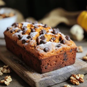 To make this super moist pumpkin loaf, you need some key ingredients. Here’s what you will gather: - 1 ½ cups all-purpose flour - 1 teaspoon baking powder - 1 teaspoon baking soda - ½ teaspoon salt - 1 teaspoon ground cinnamon - ½ teaspoon ground nutmeg - ½ teaspoon ground ginger - ½ cup unsweetened applesauce - 1 cup pure pumpkin puree - ¾ cup granulated sugar - ½ cup brown sugar, packed - 2 large eggs - ½ cup vegetable oil - 1 teaspoon vanilla extract These ingredients work together to create a loaf that is moist and full of flavor. The pumpkin puree adds moisture and texture. The spices give it that warm, cozy taste. Feel free to make this pumpkin loaf your own by adding some extras. Here are a couple of tasty options: - ½ cup chopped walnuts or pecans - ½ cup chocolate chips Adding nuts gives a nice crunch. Chocolate chips add sweetness and richness. You can mix and match based on your taste. You can easily swap some ingredients for others based on what you have. Here are some ideas: - Flour: Use whole wheat flour for more fiber. - Sugars: Coconut sugar or honey can work, but adjust amounts. - Applesauce: You can use yogurt for a creamier texture. - Oil: Substitute with melted coconut oil or melted butter. These swaps can change the flavor and texture a bit. Experiment to find what you like best! Start by preheating your oven to 350°F (175°C). This step is key for even baking. Next, prepare your loaf pan. You can grease it or line it with parchment paper. Lining makes it easier to take the loaf out later. In a bowl, whisk together the dry ingredients. Combine 1 ½ cups of all-purpose flour, 1 teaspoon of baking powder, 1 teaspoon of baking soda, and ½ teaspoon of salt. Then, add 1 teaspoon of ground cinnamon, ½ teaspoon of ground nutmeg, and ½ teaspoon of ground ginger. Mix well until everything is combined. Set this bowl aside. In a large bowl, mix the wet ingredients. Start with ½ cup of unsweetened applesauce and 1 cup of pure pumpkin puree. Add ¾ cup of granulated sugar and ½ cup of packed brown sugar. Crack in 2 large eggs, and pour in ½ cup of vegetable oil and 1 teaspoon of vanilla extract. Stir these until they blend into a smooth mixture. Now, fold the dry ingredients into the wet mix. Use a spatula to gently combine them. Don’t overmix; a few lumps are okay. If you want, add ½ cup of chopped walnuts or pecans, and ½ cup of chocolate chips. Gently fold these in until they spread evenly through the batter. Pour the batter into your prepared loaf pan. Smooth the top with a spatula. Place the pan in the oven and bake for 55-65 minutes. Check if it’s done by inserting a toothpick into the center. If it comes out clean, your loaf is ready! If it browns too fast, cover it with foil for the last 10-15 minutes. Once baked, let it cool in the pan for 10 minutes. After that, move it to a wire rack to cool completely. Enjoy your Super Moist Pumpkin Loaf! You can find the Full Recipe for more details. To make your pumpkin loaf super moist, use pure pumpkin puree. Canned pumpkin works well and helps keep the loaf soft. Mixing in unsweetened applesauce adds extra moisture too. You can also add a bit of vegetable oil for richness. Be careful not to overmix your batter. Overmixing can lead to a dry loaf. Just mix until the dry ingredients are combined with the wet ones. Baking can be tricky. Here are some common problems to watch for: - Incorrect oven temperature: Always check your oven with a thermometer. An oven that's too hot can burn the loaf. - Underbaking: If you pull it out too soon, the inside may be gooey. Use a toothpick to check for doneness. - Overbaking: This can dry out your loaf. Keep an eye on the time, especially in the last few minutes. - Not greasing the pan: Make sure your pan is greased or lined. This helps with easy removal after baking. Serving your pumpkin loaf is fun! Here are some tasty ideas: - Slice the loaf and serve it warm. Add a pat of butter on each slice. - Top with cream cheese spread for a rich taste. - Dust the top with powdered sugar for a pretty finish. - Pair it with a warm drink like coffee or tea. This makes a great snack or breakfast treat. Explore these options to enjoy your super moist pumpkin loaf even more! For the full recipe, check the earlier section. {{image_2}} You can make this pumpkin loaf a bit healthier. Swap half the sugar for honey or maple syrup. Use whole wheat flour instead of all-purpose flour. You can also replace the oil with mashed banana or yogurt. These changes keep your loaf tasty while cutting calories. Want to kick up the flavor? Add a teaspoon of vanilla bean paste. It gives a rich taste. Try mixing in a tablespoon of orange zest for a citrus twist. You can also add a pinch of cloves for warmth. For those who love spice, a dash of cayenne pepper can create a surprising kick. Change your pumpkin loaf with seasonal ingredients. In fall, add dried cranberries or chopped apples. In winter, mix in chopped pecans for crunch. For a summer treat, try adding blueberries or fresh peaches. Each season brings new flavors to explore! For the complete recipe, check out the Full Recipe section above. To keep your pumpkin loaf moist, wrap it well. Use plastic wrap or aluminum foil. Store it at room temperature for up to three days. If you want it to last longer, consider refrigerating it. In the fridge, it can stay fresh for up to a week. Just remember to let it come to room temp before serving. Freezing is a great option if you want to save some for later. First, let the loaf cool completely. Then, slice it into pieces. Wrap each slice in plastic wrap, then place them in a freezer bag. Label the bag with the date. Your loaf can last up to three months in the freezer. When you’re ready to enjoy, simply thaw it overnight in the fridge. Reheating your pumpkin loaf is simple. If you want it warm, preheat your oven to 350°F (175°C). Place the slices on a baking sheet and heat for about 10-15 minutes. For a quick option, use the microwave. Heat one slice for about 15-20 seconds. Add a little butter or cream cheese for extra flavor. Enjoy every bite of your super moist pumpkin loaf! For the full recipe, refer to the cooking instructions above. Yes, you can make this pumpkin loaf vegan. To replace the eggs, use flaxseed meal. Mix one tablespoon of flaxseed meal with three tablespoons of water. Let it sit for a few minutes until it thickens. You can also swap the vegetable oil for a plant-based oil like coconut oil. For the applesauce, make sure it's unsweetened. This keeps the loaf moist and tasty. The pumpkin loaf stays fresh for about four days. Store it in an airtight container at room temperature. If you want it to last longer, you can refrigerate it for up to a week. Just make sure to seal it well to avoid drying out. You can also freeze it if you want to save some for later. Absolutely! Fresh pumpkin works great in this recipe. First, you'll need to roast the pumpkin until it's soft. Then, scoop out the flesh and mash it. Aim for about one cup of mashed pumpkin. This adds a nice fresh taste to your loaf. Just remember to let it cool before mixing it into your batter. You can enjoy this pumpkin loaf plain or with toppings. Spread some butter or cream cheese for extra flavor. It also pairs well with coffee or tea. For a fun twist, serve slices with a scoop of vanilla ice cream. You can even add a drizzle of caramel sauce on top for a sweet treat. To check if your pumpkin loaf is done, use the toothpick test. Insert a toothpick into the center of the loaf. If it comes out clean, it’s ready. If it has batter on it, bake for a few more minutes. Keep an eye on the top; it should be golden brown. If it browns too fast, cover it with foil. For the full recipe, check the instructions above! You learned about key ingredients for super moist pumpkin loaf, helpful baking tips, and fun variations. We covered storage methods and answered common questions too. Remember, the right mix of ingredients and proper technique ensures a tasty loaf. Try different flavors and swap out items to suit your taste. Enjoy baking your pumpkin loaf, and share it with friends and family. It’s a perfect treat for any season. Happy baking!