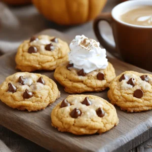 To make these delicious pumpkin spice latte cookies, gather these items: - 1 cup pumpkin puree (not pumpkin pie filling) - 1 cup brown sugar, packed - 1/2 cup granulated sugar - 1/2 cup unsalted butter, softened - 1 large egg - 2 teaspoons vanilla extract - 2 cups all-purpose flour - 1 teaspoon baking soda - 1 teaspoon baking powder - 2 teaspoons pumpkin spice (a mix of cinnamon, nutmeg, and ginger) - 1/2 teaspoon salt - 1/2 cup semi-sweet chocolate chips - Whipped cream for topping (optional) - Extra pumpkin spice for sprinkling (optional) You can change some ingredients if needed. Here are some ideas: - Use maple syrup instead of brown sugar for a unique flavor. - For a dairy-free option, use coconut oil instead of butter. - Substitute gluten-free flour for all-purpose flour to make these cookies gluten-free. - Instead of chocolate chips, try nuts or dried fruit for different tastes. You'll need a few tools to make these cookies. Gather these: - A large mixing bowl for combining ingredients - A whisk for mixing dry ingredients - An electric mixer or a sturdy spoon for creaming butter and sugars - A baking sheet lined with parchment paper for easy cleanup - A measuring cup and spoons for accurate measurements - A cooling rack to let the cookies cool properly These ingredients and tools will help you bake the best pumpkin spice latte cookies! For the complete recipe, check the Full Recipe section. First, gather your ingredients. You will need pumpkin puree, brown sugar, granulated sugar, butter, egg, and vanilla. Make sure you have flour, baking soda, baking powder, pumpkin spice, salt, and chocolate chips too. 1. Preheat your oven to 350°F (175°C). Line a baking sheet with parchment paper. 2. In a large mixing bowl, cream the softened butter, brown sugar, and granulated sugar. Mix until light and fluffy. 3. Add the pumpkin puree, egg, and vanilla extract. Beat the mixture until it is well combined. 4. In another bowl, whisk together the flour, baking soda, baking powder, pumpkin spice, and salt. 5. Gradually mix the dry ingredients into the wet mixture. Stir gently until just combined. Avoid overmixing to keep cookies soft. 6. Fold in the chocolate chips. This adds sweetness and a nice texture to the cookies. 7. Scoop tablespoon-sized portions of dough onto the prepared baking sheet. Space them about 2 inches apart. 8. Bake for 12-15 minutes. The edges should be lightly golden, and the centers should look set. 9. Once baked, remove the cookies from the oven. Let them cool on the baking sheet for 5 minutes. 10. Transfer cookies to a wire rack to cool completely. 11. For serving, consider topping with whipped cream and a sprinkle of pumpkin spice. This step adds a fun touch! To get the right texture for your cookies, use room-temperature butter. This helps mix well with sugars, making a nice base. Cream the butter and sugars until light and fluffy. This step is key for soft cookies. When adding flour, mix just until combined. Overmixing will make the cookies tough. One common mistake is using pumpkin pie filling instead of pumpkin puree. The filling has extra spices and sugars. Also, don’t skip the baking soda or baking powder. These ingredients help your cookies rise and stay soft. Lastly, watch the baking time. Remove them when the edges are golden. This keeps the centers chewy. To boost the flavor, use fresh spices like cinnamon and nutmeg. They give a nice kick. Try adding a pinch of sea salt to balance the sweetness. If you want a stronger coffee flavor, mix in a teaspoon of instant coffee granules. For a fun twist, drizzle melted chocolate on top after cooling. For the full recipe, check the earlier section. {{image_2}} You can make these cookies gluten-free. Use a gluten-free flour blend instead of all-purpose flour. Look for blends that include xanthan gum, which helps hold the cookies together. These cookies will still have that warm, fall flavor, making them a hit for everyone. To make vegan pumpkin spice latte cookies, swap the egg for a flax egg. Mix one tablespoon of ground flaxseed with three tablespoons of water and let it sit until it thickens. Use vegan butter in place of regular butter. This way, you keep the cookies soft and tasty without dairy or eggs. Mix-ins can change your cookie game! Add chopped nuts like walnuts or pecans for crunch. You can also try dried fruit like cranberries or raisins for a sweet twist. If you want extra chocolate flavor, throw in more chocolate chips or even white chocolate chunks. Each mix-in will bring a new flavor and texture to your cookies. For the full recipe, check out the Pumpkin Spice Latte Cookies section. To keep your Pumpkin Spice Latte Cookies fresh, place them in an airtight container. This will help maintain their soft texture. You can layer parchment paper between cookies to prevent sticking. Store them at room temperature for the best taste. If you want to save some for later, freezing is a great option. First, let the cookies cool completely. Then, place them in a single layer on a baking sheet. Freeze until they are solid. After that, transfer the cookies to a freezer-safe bag or container. They can last up to three months in the freezer. When stored properly, these cookies will stay fresh for about a week at room temperature. If you freeze them, they remain tasty for three months. Just remember to let them thaw before enjoying. You can also warm them in the microwave for a few seconds for that fresh-baked taste. These cookies stand out because they blend fall flavors with coffee. The pumpkin puree adds moisture and flavor. The pumpkin spice brings warmth, and the chocolate chips add sweetness. Together, they create a cookie that feels cozy and festive. Each bite is a hug on a plate, perfect for fall. Yes, you can use fresh pumpkin! Just cook and mash the pumpkin until smooth. Make sure it is not watery. Fresh pumpkin has a vibrant flavor that can enhance your cookies. However, canned pumpkin puree is easier to use and saves time. Serve these cookies warm for the best taste. You can place them on a decorative platter. A drizzle of icing sugar makes them even prettier. Pair them with a warm cup of coffee or tea. Whipped cream on top adds a nice touch, too! To reheat, place cookies in the microwave for 10-15 seconds. This warms them up without drying them out. You can also use an oven at 350°F for 5-7 minutes. This method keeps them soft and fresh. For the complete recipe, check out the Pumpkin Spice Latte Cookies section above. In this blog post, we explored the must-have ingredients for pumpkin spice latte cookies and how to achieve the perfect texture. I shared tips to avoid common mistakes and enhance flavor. You learned about variations, including gluten-free and vegan options, as well as proper storage methods. As you bake these cookies, remember they are not just treats; they bring warmth and joy. Enjoy the process and share your creations with others!