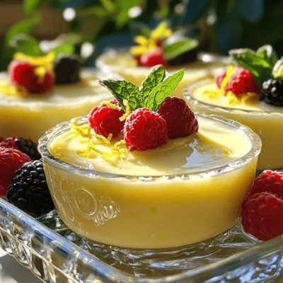 Lemon Posset Dessert Simple and Creamy Delight