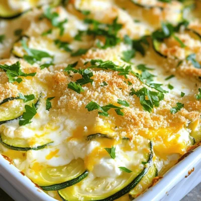Creamy Cheesy Zucchini Casserole Simple and Delicious