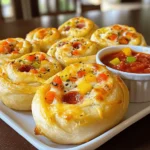 For easy pizza rolls, you need a few simple items. Gather these ingredients: - 1 package of refrigerated pizza dough - 1 cup shredded mozzarella cheese - ½ cup pepperoni slices, chopped - ½ cup bell peppers, diced (any color) - ½ cup marinara sauce (for dipping) - 1 teaspoon Italian seasoning - 1 tablespoon olive oil - 1 egg, beaten (for egg wash) - Flour for dusting Using the right tools makes cooking easier. Here are the tools you will need: - Rolling pin - Baking sheet - Parchment paper - Mixing bowl - Pastry brush - Knife or pizza cutter Choosing fresh ingredients improves taste. Here are some quick tips: - Pizza Dough: Look for dough with a clean label. Check the expiration date. - Cheese: Choose block mozzarella for the best flavor. Shred it yourself for freshness. - Pepperoni: Pick a brand with minimal fillers. Look for a nice red color. - Bell Peppers: Select firm peppers with shiny skin. Avoid any soft spots or wrinkles. - Marinara Sauce: Go for sauces with fewer additives. Taste a few for the best flavor. With these ingredients and tools, you'll make tasty pizza rolls in no time. For the full recipe, check out the details provided! First, get your oven ready. Set it to 400°F (200°C). This heat will make your pizza rolls crispy. While the oven heats, prepare your baking sheet. Line it with parchment paper. This way, your rolls won’t stick. Next, you will work with the pizza dough. Take your package of refrigerated dough. Open it and place it on a lightly floured surface. Roll it out until it is about ¼ inch thick. A rolling pin works best for this task. If you don’t have one, you can use a wine bottle! Once you have rolled out the dough, cut it into squares. Each square should be about 3x3 inches. You will need enough squares for all your filling. Now, let’s make the filling. In a bowl, mix together 1 cup of shredded mozzarella cheese, ½ cup of chopped pepperoni, ½ cup of diced bell peppers, and 1 teaspoon of Italian seasoning. Stir it well so all flavors blend together. Take a square of dough and place about one tablespoon of filling in the center. Make sure not to overfill it! Fold the corners of the dough over the filling. Pinch the edges tightly to seal the pocket. This helps keep the yummy filling inside. Arrange each filled pizza roll on your baking sheet. Leave some space between them. This helps them bake evenly. Before baking, brush the tops of the rolls with a beaten egg. This gives them a nice golden color when baked. Place the baking sheet in your preheated oven. Bake for 15 to 20 minutes. Keep an eye on them. They should turn golden brown and puff up nicely. Once done, take them out and let them cool for a few minutes. Serve warm with marinara sauce for dipping. Enjoy your tasty pizza rolls! For the full recipe, check the recipe section. To get that perfect golden brown finish, brush the tops of your pizza rolls with beaten egg. This egg wash helps create a nice, shiny crust. Make sure your oven is fully preheated to 400°F (200°C). Place the rolls on the center rack for even cooking. Keep an eye on them as they bake. The rolls should take about 15 to 20 minutes to reach that golden look. Avoid overcrowding your baking sheet. If the rolls are too close, they may steam instead of bake. This will make them soggy. Make sure to seal the edges well. If they open while baking, the filling will ooze out. Lastly, don't skip the Italian seasoning. It adds a lot of flavor to your rolls. If you're new to cooking, start with simple steps. Roll the dough thin, about a quarter-inch thick. Thin dough puffs up nicely and cooks evenly. Use a sharp knife to cut your squares. Uneven cuts can lead to uneven baking. If you’re unsure about how much filling to use, start with a tablespoon. Too much filling can make sealing hard. Enjoy the process and have fun in the kitchen! {{image_2}} You can change up the filling to match your taste. Some great options include: - Cooked sausage, crumbled - Sliced olives - Sautéed mushrooms - Spinach - Feta cheese Mix and match these ingredients to create your own unique flavor. Just remember to keep the balance of cheese and sauce. If you want a meat-free option, go for a veggie mix. You can try: - Spinach and ricotta - Roasted zucchini and bell peppers - Mushrooms and mozzarella For a vegan twist, skip the cheese. Use vegan cheese or tofu instead. You can also try a mix of herbs for added flavor. For those who like a kick, add some heat. Consider using: - Jalapeños - Hot sauce in the filling If you prefer sweet, try: - Nutella with banana slices - Cinnamon sugar with cream cheese These options let you explore new flavors. Don’t be afraid to experiment! Use the full recipe to inspire your creations. After you enjoy your pizza rolls, cool them down. Place them in an airtight container. This keeps them fresh. You can store them in the fridge for about three days. If you want to keep them longer, freeze them. To reheat pizza rolls, the oven works best. Preheat it to 350°F (175°C). Place the rolls on a baking sheet. Heat them for about 10-15 minutes until they are warm. You can also use a microwave. Heat them for about 30 seconds but they may get soggy. To freeze pizza rolls, first, let them cool completely. Lay them on a baking sheet in a single layer. Freeze them for about an hour. Once frozen, transfer them to a freezer bag. This way, you can enjoy a quick snack anytime! Yes, you can use homemade dough for Easy Pizza Rolls. Making your own dough adds a personal touch. It can taste fresher and more flavorful. Just ensure the dough is easy to roll out and not too sticky. You can follow a simple bread or pizza dough recipe. This way, you control the ingredients and flavors. You can store pizza rolls in the fridge for up to three days. Make sure they cool completely before placing them in an airtight container. This helps keep them fresh and tasty. If you want to enjoy them later, reheat them in an oven or air fryer. This method keeps them crispy. The best dipping sauce for pizza rolls is marinara sauce. It pairs well with the cheesy and savory flavors. You can also try ranch dressing for a creamy twist. If you like heat, a spicy marinara or hot sauce works great too. Feel free to experiment with different sauces to find your favorite! For a full recipe of Easy Pizza Rolls, check out the main article. In this article, I covered essential ingredients, tools, and tips for making pizza rolls. I shared step-by-step instructions for preparation, assembly, and baking. I also highlighted common mistakes and ways to ensure a perfect finish. Remember, experimenting with different fillings can make pizza rolls even more fun. Store any leftovers properly for quick snacks later. Enjoy your cooking and the tasty results!