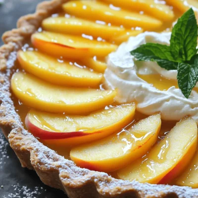 Delicious White Peach Mascarpone Tart Easy to Make