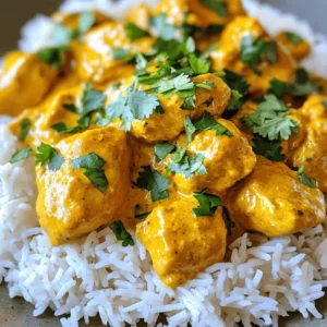 - 1.5 lbs boneless, skinless chicken thighs, cut into bite-sized pieces - 1 medium onion, finely chopped - 4 cloves garlic, minced - 1 tablespoon fresh ginger, grated - 1 can (15 oz) tomato sauce - 1 can (13.5 oz) coconut milk - 1 tablespoon garam masala - 1 teaspoon ground cumin - 1 teaspoon ground coriander - 1 teaspoon turmeric - 1 teaspoon paprika - 1 teaspoon chili powder (adjust to taste) - Salt to taste - 2 tablespoons butter - Fresh cilantro for garnish - Cooked basmati rice or naan for serving I love using fresh ingredients for this dish. Fresh garlic and ginger give a bright taste. You can use canned tomato sauce and coconut milk for ease. Both options are tasty and save time. For chicken, I prefer boneless, skinless thighs. They stay juicy and tender. Breast meat can dry out too quickly in the slow cooker. If you can't find garam masala, you can make your own. Mix equal parts of cumin, coriander, and turmeric. Adding a pinch of cinnamon can enhance the flavor. If you want a lighter dish, you can swap coconut milk with low-fat yogurt. This change gives a nice creaminess, but adjust the heat to prevent curdling. For a vegan option, replace chicken with chickpeas or tofu. 1. Start by chopping one medium onion into small pieces. 2. Mince four cloves of garlic. 3. Grate one tablespoon of fresh ginger. 4. Cut 1.5 pounds of boneless, skinless chicken thighs into bite-sized pieces. 5. Gather all your ingredients in one spot for easy access. 1. Place the chopped onion, minced garlic, and grated ginger at the bottom of your slow cooker. 2. Add the bite-sized chicken thighs on top of the onion mixture. 3. In a bowl, mix one can of tomato sauce with one can of coconut milk. 4. Add one tablespoon of garam masala, one teaspoon each of ground cumin, ground coriander, turmeric, paprika, and chili powder into the bowl. 5. Whisk these ingredients until smooth, then pour the sauce over the chicken. 6. Dot the top with two tablespoons of butter. 7. Cover the slow cooker with its lid. 8. Cook on low for 6 to 8 hours or high for 3 to 4 hours. 9. When done, taste the dish and add more salt or spices if needed. 10. Serve over cooked basmati rice or with naan. 11. Top with fresh cilantro before serving. - If you are short on time, use the high setting for quicker cooking. - For more tender chicken, let it cook on low for the full time. - Check for doneness; chicken should be tender and juicy. - Adjust cooking times based on your slow cooker’s heat level. - Always taste before serving to ensure the flavor is just right. To make your butter chicken shine, use fresh ingredients. Fresh garlic and ginger add a lot of taste. You can also try marinating the chicken in spices for a few hours. This step boosts the flavor. When cooking, make sure to taste the sauce before serving. Adjust spices as needed for your taste. Adding a pinch of sugar can balance the acidity of the tomato sauce. One common mistake is overcooking the chicken. It can become dry and tough. Stick to the cooking times in the recipe. Another mistake is not mixing the sauce well. Ensure all spices are blended into the tomato and coconut milk. Lastly, don’t skip the butter. It adds richness and a smooth finish to the dish. You will need a reliable slow cooker for this recipe. A large one is best for even cooking. A good knife will help you chop the onion and garlic finely. A whisk is essential for mixing the sauce smoothly. Lastly, keep measuring cups handy for accuracy with your ingredients. {{image_2}} You can change the heat in butter chicken easily. If you like it spicy, add more chili powder. Start with one teaspoon. Taste the dish as it cooks. If you want more heat, add small amounts until you find your perfect flavor. For milder butter chicken, reduce the chili powder. You can also use sweet paprika instead. This keeps the dish tasty without the heat. Chicken thighs are great, but you can use other proteins. Try chicken breast for a leaner choice. You can also use shrimp or tofu for a twist. If you prefer beef, use tender cuts like sirloin. Cook times may change, so check for doneness. Remember, each protein adds a unique flavor and texture. To make this dish dairy-free, replace butter with oil. Coconut milk is already a great choice for creaminess. For a vegan option, use tofu or chickpeas instead of chicken. Keep the same spices and sauce. This way, you still enjoy the rich taste of butter chicken without any animal products. After cooking your slow cooker butter chicken, let it cool. You can store it in an airtight container. Place it in the fridge for up to four days. This helps keep the flavors fresh. If you want to save some for later, make sure to label your container with the date. This way, you will know how long it's been stored. To freeze your butter chicken, let it cool completely. Use freezer-safe containers or bags. You can store it for up to three months. When you're ready to eat it, just take it out of the freezer. Allow it to thaw in the fridge overnight for best results. This way, the chicken stays juicy and the sauce remains creamy. When it’s time to reheat, use the stovetop or microwave. For the stovetop, heat in a pan over medium heat. Stir often to ensure even heating. If you use the microwave, place the chicken in a bowl and cover it. Heat in short bursts, stirring in between. This keeps the chicken from drying out. Always check that it’s heated all the way through before serving. Enjoy your delicious butter chicken again! Yes, you can make Slow Cooker Butter Chicken ahead of time. Prepare the dish, then store it in the fridge for up to three days. The flavors deepen as it sits. Just reheat it before serving. This makes it perfect for busy weeknights or meal prep. To thicken the sauce, you have a few options. One way is to remove the lid during the last hour of cooking. This allows steam to escape and the sauce to reduce. Another option is to add a slurry. Mix 1 tablespoon of cornstarch with 2 tablespoons of cold water. Stir it into the sauce and cook for about 15 minutes. Butter Chicken pairs well with several sides. Here are some great options: - Cooked basmati rice - Naan bread - Steamed vegetables - Raita for a cooling effect - Side salad for freshness Each of these sides balances the richness of the butter chicken. Enjoying it with naan is a favorite, as you can scoop up the sauce! In this post, we explored all you need for a great Slow Cooker Butter Chicken. We covered key ingredients and how to choose fresh or canned options. You learned tips for preparing and cooking in a slow cooker, along with ways to enhance flavor and avoid mistakes. We also discussed variations like spice levels and protein choices. Lastly, we shared storage tips to keep your meal fresh. With these insights, you can confidently make this dish your own. Enjoy the cooking process and savor every bite!
