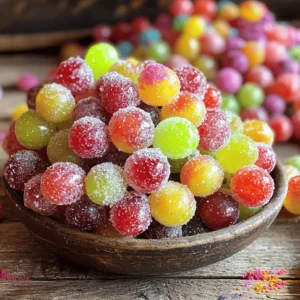 - 2 cups seedless grapes - 1 cup sugar - 1 packet Kool-Aid (flavor options) - 1 tablespoon lemon juice (optional) Kool-Aid grapes are a fun and easy summer snack. You only need a few simple ingredients. First, gather your seedless grapes. You can choose red or green grapes based on your taste. Next, grab a cup of sugar. This will give the grapes their sweet flavor. Then, pick a Kool-Aid packet. You can use any flavor you like. Finally, if you want a little extra zing, get some lemon juice. It adds a nice touch to the taste. Each ingredient plays a key role. The grapes provide freshness, while the sugar and Kool-Aid give sweetness and flavor. The lemon juice is optional, but it can make the snack more exciting. These ingredients come together to create a colorful and tasty treat. - Rinse and dry grapes - Remove stems First, take your two cups of seedless grapes. Rinse them under cold water. This cleans off dirt and any pesticides. After rinsing, dry them well with a clean towel. It's important to remove the stems, so each grape is ready for coating. You want them to be clean and dry for the best flavor. - Combine sugar and Kool-Aid - Mix well until combined Next, grab a medium bowl. Add one cup of sugar and one packet of your favorite Kool-Aid flavor. You can choose anything from cherry to grape. Stir the sugar and Kool-Aid together until everything blends. This step is key. The sugar helps the Kool-Aid stick to the grapes later. - Add lemon juice (optional) - Toss grapes in Kool-Aid mixture Now it's time to coat the grapes. If you want a tangy taste, add one tablespoon of lemon juice to the grapes. This is optional but adds a nice twist. Toss the grapes into the Kool-Aid mixture. Make sure each grape gets an even coating. This will give them a burst of flavor. - Spread on baking sheet - Freeze for 1-2 hours After coating, spread the grapes out on a baking sheet lined with parchment paper. It's best to keep them in one layer. Place the baking sheet in the freezer. Let them freeze for about one to two hours. This makes them cold and frosty, perfect for a hot day. - Remove from freezer - Serve immediately When ready to serve, take the grapes out of the freezer. They should be firm and chilled. Serve them right away for the best taste. If you want, you can sprinkle a little extra Kool-Aid powder on top for more flavor. Enjoy this cool snack on a sunny day! To coat your grapes well, mix the sugar and Kool-Aid carefully. Start with a medium bowl. Add the sugar first, then sprinkle in the Kool-Aid. Stir it until the mix looks even. You want every grape to get a tasty coat! If you want a burst of flavor at serving time, sprinkle some extra Kool-Aid on top. You can use red or green grapes to make Kool-Aid grapes. Red grapes are sweeter, while green grapes are tart. Pick grapes that feel firm and look shiny. Avoid any that look wrinkled or soft. Fresh grapes will give you the best taste and texture. If you like your Kool-Aid grapes sweeter, you can add more sugar. Just remember, too much sugar can overpower the flavor. You can also try using honey or agave for a different twist. These alternatives can make your snack unique while keeping it sweet! {{image_2}} You can try many Kool-Aid flavors for this recipe. The classic cherry and grape flavors are popular choices. Lemon-lime gives a refreshing twist, while blue raspberry adds a fun color. Mixing flavors can create unique tastes. For instance, try combining strawberry and lemonade for a sweet and tangy snack. For a little zing, add lemon or lime zest to the grapes. It gives a bright flavor that pairs well with Kool-Aid. You can also mix in other fruits like diced strawberries or pineapple. Using flavored extracts, like vanilla or almond, can make the taste even richer. Just use a small amount to keep the balance. If you want a lighter option, reduce the sugar. You might try using only half a cup or substitute with a natural sweetener like honey. Another option is to skip the sugar and use just fruit. Freeze the grapes plain or with a splash of juice. They will still be tasty and refreshing! To keep your Kool-Aid grapes fresh, place them in an airtight container. Make sure they are completely frozen before storing. This helps them stay firm and tasty. Seal the container tightly to prevent freezer burn. You can store them for up to one month. After that, they may lose flavor and texture. When freezing Kool-Aid grapes, ensure they freeze in a single layer. This helps them maintain their shape and texture. If you want to refreeze them, only do so if they have not melted completely. Repeated freezing can make them mushy. For best results, enjoy them right after freezing for a crunchy, refreshing snack. Kool-Aid grapes are a fun snack made from grapes coated in flavored sugar. You take fresh grapes and toss them in a mix of sugar and Kool-Aid powder. This gives the grapes a sweet and tangy flavor. After coating, you freeze them for a cool treat. They are colorful, tasty, and perfect for hot days! Kool-Aid grapes can last about two weeks in the fridge. Store them in a sealed container to keep them fresh. If you freeze them, they last even longer. Frozen grapes can stay good for up to six months. Just remember to enjoy them before they get freezer burn. Yes, you can customize the flavors! You can choose any Kool-Aid flavor you like. Try classic flavors like cherry or grape. You can also mix two flavors for a unique taste. Experimenting with flavors makes it fun and personal. Kool-Aid grapes can be a healthy snack. Grapes are full of vitamins and antioxidants. However, the sugar adds extra calories. If you're watching your sugar intake, you can reduce the sugar or try a sugar substitute. Enjoy them in moderation for a tasty treat! You can use frozen grapes, but the texture will change. Frozen grapes may not coat well with the sugar and Kool-Aid mix. If you want to use frozen grapes, let them thaw slightly. This helps the coating stick better. Kool-Aid grapes are a fun snack you can make easily. We covered the simple steps to prepare, coat, and freeze grapes. You learned how to ensure an even coating and adjust sweetness. Plus, I shared tips on variations and storage. These tasty treats are perfect for parties or hot days. Mix flavors to find your favorite. Enjoy these fun snacks with family and friends!