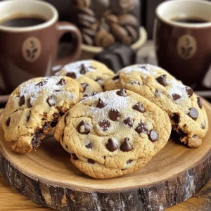 - 1 cup unsalted butter, softened - 1 cup brown sugar, packed - 1/2 cup granulated sugar - 2 large eggs - 1 teaspoon vanilla extract - 2 cups all-purpose flour - 1/2 teaspoon baking soda - 1/2 teaspoon salt - 1/2 cup brewed espresso, cooled - 1 1/2 cups semi-sweet chocolate chips - 1/2 cup toasted pecans, chopped (optional) For these espresso chocolate chip cookies, you need simple yet rich ingredients. First, the unsalted butter gives a creamy base. Brown sugar adds a deep, caramel taste, while granulated sugar provides a nice balance. Next, you will use eggs for moisture and structure. Vanilla extract brings warmth, enhancing the cookie's flavor. All-purpose flour forms the backbone of the dough. Baking soda helps the cookies rise, creating a soft texture. Salt enhances sweetness, making each bite delightful. The cooled brewed espresso is the star, lending a bold coffee flavor. Finally, semi-sweet chocolate chips provide a sweet contrast. If you like nuts, toasted pecans add crunch and depth. Each ingredient plays a role in making these cookies rich and flavorful. 1. Prepping the oven and baking sheets: First, set your oven to 350°F (175°C). This heat is perfect for baking. Next, line two baking sheets with parchment paper. This step helps the cookies not stick. 2. Creaming butter and sugars: In a large bowl, add 1 cup of softened unsalted butter, 1 cup of packed brown sugar, and 1/2 cup of granulated sugar. Use a mixer or a sturdy spoon to mix until it becomes light and fluffy. This process adds air, making your cookies soft. 3. Adding eggs and espresso: Now, crack in 2 large eggs, one at a time. Mix well after each egg. Then stir in 1 teaspoon of vanilla extract and 1/2 cup of cooled brewed espresso. This espresso gives the cookies a rich flavor. 1. Combining flour, baking soda, and salt: In a different bowl, whisk together 2 cups of all-purpose flour, 1/2 teaspoon of baking soda, and 1/2 teaspoon of salt. These ingredients are key for structure and rise in your cookies. 2. Incorporating dry with wet ingredients: Gradually add the dry mix into your wet ingredients. Stir gently until just combined. Be careful not to overmix; this keeps the cookies tender. 1. Scooping dough onto baking sheets: Use a cookie scoop or a tablespoon to drop rounded balls of dough onto your lined baking sheets. Space them about 2 inches apart. This space allows them to spread during baking. 2. Baking time and temperature considerations: Place the sheets in the oven. Bake for 10-12 minutes. Look for golden edges, while the centers should still appear soft. This balance is key for delicious cookies. 3. Cooling process and transferring to wire rack: Once done, take the cookies out. Let them cool on the sheets for 5 minutes. Then, carefully move them to a wire rack to cool completely. This step helps them firm up and keeps them from becoming too soft. Using cool espresso is key for great flavor. Hot espresso can change the dough. It can melt the butter too much and make cookies flat. Let your espresso cool fully before adding it. The creaming technique matters for fluffiness. Cream the butter and sugars well. This step adds air and lightens the dough. Mix until it's light and creamy. You want a smooth blend before adding other ingredients. Overmixing the dough is a common mistake. Mix just until the ingredients combine. Overmixing can make cookies tough. You want them soft and chewy. Underbaking can also lead to chewy cookies. Keep an eye on the time. Bake until the edges are golden, but the center stays soft. They will firm up as they cool. Serve these cookies warm on a rustic plate. A wooden platter adds charm. Pair them with a cup of coffee for a perfect match. For an appealing look, dust with powdered sugar. You can also drizzle melted chocolate on top. This makes your cookies look extra special. {{image_2}} To make these cookies vegan, you need good substitutes for eggs and butter. You can use flaxseed meal mixed with water as a great egg replacement. Mix 1 tablespoon of flaxseed meal with 2.5 tablespoons of water. Let it sit for about 5 minutes until it thickens. For butter, use coconut oil or vegan butter. Both will keep the cookies rich and tasty. If you need gluten-free cookies, choose the right flour. Almond flour works well and adds a nice flavor. You can also try oat flour or a gluten-free all-purpose blend. Make sure the mix contains xanthan gum for better texture. This will help the cookies hold together and not fall apart. You can change the flavor of these cookies easily. Adding spices like cinnamon or nutmeg gives them a warm touch. Just a sprinkle can make a big difference. You might also want to try different types of chocolate. Dark chocolate or white chocolate can create a new taste. Mix and match to find your favorite combination! To keep your Espresso Chocolate Chip Cookies fresh, store them at room temperature. Place them in an airtight container to maintain their soft texture. If you want to keep them longer, refrigeration works too. Just remember, cold can affect the taste and texture. Here are some tips for best practices: - Use a container that seals tightly. - Separate layers with parchment paper to prevent sticking. - Keep cookies away from direct sunlight and heat. Freezing cookie dough is a great way to save time. Here’s how you can do it: 1. Prepare the cookie dough as you normally would. 2. Scoop dough balls onto a baking sheet. 3. Freeze them for about an hour until firm. 4. Place the frozen dough balls in a freezer-safe bag or container. For reheating frozen cookies, follow these steps: - Preheat your oven to 350°F (175°C). - Place the frozen cookies on a baking sheet. - Bake for about 10-12 minutes until warm and soft. Now, you can enjoy fresh cookies anytime! Yes, you can use coffee instead of brewed espresso. A strong brewed coffee works best. I suggest using a dark roast for a richer flavor. Brew it strong, about 1.5 times your usual amount. This swap keeps the cookie's taste strong and bold. To make your cookies chewier, try these tips. First, reduce the baking time by a minute or two. Remove them from the oven when the edges are golden but centers are still soft. Second, add an extra egg yolk. It adds moisture and keeps them soft. Finally, use brown sugar instead of granulated sugar. This adds more moisture, making your cookies chewy and flavorful. You can use dark chocolate instead of semi-sweet. This change makes your cookies richer and less sweet. If you prefer darker chocolate, adjust the amount slightly. Use about 1 cup of dark chocolate chips instead of 1.5 cups of semi-sweet. This keeps the balance just right for a delicious treat! In this post, we explored how to make delicious espresso chocolate chip cookies. We covered essential ingredients, prep steps, and tips for success. You learned about variations for dietary needs and how to store them for later. Remember, the key lies in your techniques, like using cool espresso and avoiding overmixing. With these steps, you can enjoy cookies that delight everyone. Now, get baking and savor each bite!