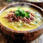 To make a warm bowl of Creamy Reuben Soup, gather these simple ingredients: - 1 tablespoon olive oil - 1 medium onion, finely chopped - 2 cloves garlic, minced - 1 large carrot, diced - 3 cups vegetable broth - 2 cups sauerkraut, drained and rinsed - 1 cup cooked corned beef, shredded - 1 teaspoon dried thyme - 1 teaspoon smoked paprika - 1 cup heavy cream - 1 cup shredded Swiss cheese - Salt and pepper to taste - Fresh parsley, chopped for garnish Each ingredient adds its own flavor. The olive oil starts the cooking, while the onion and garlic give a nice base. The carrot adds a touch of sweetness. Sauerkraut brings tanginess, and corned beef gives heartiness. The spices, heavy cream, and Swiss cheese create a creamy and rich soup. Don't forget to add salt and pepper to enhance the taste! Finally, fresh parsley adds a pop of color and freshness. Preparing these ingredients takes just a few minutes. You can chop, rinse, and measure everything ahead of time. This not only speeds up the cooking but also makes the process enjoyable. Now you’re ready to create a delightful soup that warms the soul. - Sautéing the onion and garlic Start by heating one tablespoon of olive oil in a large pot over medium heat. Add the finely chopped onion. Sauté it for about five minutes, or until it turns translucent. Then, stir in two minced garlic cloves. Cook them together for one more minute. This step builds a tasty base for your soup. - Cooking the carrot Next, add one large diced carrot to the pot. Cook it for three to four minutes. This adds sweetness and texture to the soup. Make sure to stir often so it doesn’t stick. - Bringing the broth to a boil Pour in three cups of vegetable broth. Raise the heat and bring the mixture to a boil. This step is key to melding the flavors together. Keep an eye on it as it heats up. - Adding sauerkraut and corned beef Once boiling, stir in two cups of drained and rinsed sauerkraut and one cup of cooked, shredded corned beef. Add one teaspoon of dried thyme and one teaspoon of smoked paprika for extra flavor. Lower the heat to simmer and let it cook for about fifteen minutes. - Incorporating cream and cheese After fifteen minutes, stir in one cup of heavy cream and one cup of shredded Swiss cheese. Mix until the cheese melts and the soup becomes creamy. This is where the magic happens! - Final seasoning and serving Taste your soup and season it with salt and pepper as needed. This final step allows you to adjust the flavors. When ready, serve it hot. Garnish with chopped fresh parsley for color and a fresh touch. Enjoy each spoonful of your creamy Reuben soup! - How to achieve the perfect creaminess To get a rich, creamy texture, add the heavy cream slowly. Stir well as you pour. This helps blend it smoothly into the soup. You want to let it simmer gently after adding the cream. This allows the flavors to meld without boiling. - Best practices for seasoning Start with a pinch of salt and pepper. Taste as you go. The sauerkraut adds saltiness, so be careful not to over-season. Dried thyme and smoked paprika bring depth to the soup. Adjust these spices to your liking for the best taste. - Preventing curdling of the cream To stop the cream from curdling, avoid boiling the soup after adding it. Keep the heat low. If you're worried, you can temper the cream first. Mix a bit of hot soup with the cream before adding it back into the pot. - Ideal sides to pair with Reuben soup Crusty bread or rye bread makes a great side. A light salad can balance the richness of the soup. Try pairing it with potato chips for a fun crunch. - Garnishing tips for presentation Fresh parsley adds a nice color contrast. Chop it finely and sprinkle it on top right before serving. You can also add a swirl of cream for a fancy touch. A few slices of rye bread on the side can make the plate look inviting. {{image_2}} - Alternative meats for corned beef: If you want to skip corned beef, use turkey or chicken. Smoked meats add a nice flavor. You can also try plant-based meats for a vegetarian twist. - Dairy-free options for cream and cheese: For a dairy-free version, use coconut cream or cashew cream. Vegan cheese can replace Swiss cheese. These swaps keep the creamy texture without dairy. - Adding vegetables for extra nutrition: You can add more veggies like spinach, bell peppers, or mushrooms. They boost nutrition and add unique flavors. Just chop them small so they cook well in the soup. - Spices to elevate the soup's taste: To give your soup a kick, try adding a bit of cayenne pepper or black pepper. A dash of Worcestershire sauce can also deepen the flavor profile. - Using different cheese varieties: While Swiss cheese is classic, you can mix in cheddar for a sharper taste. Gouda or Gruyère can add a nice twist, too. They melt well and blend into the creamy texture. To keep your creamy Reuben soup fresh, follow these steps: - Let the soup cool to room temperature. - Transfer it into an airtight container. - Store in the fridge for up to 3 days. For long-term storage: - Freeze the soup in a freezer-safe container. - Leave space at the top for expansion. - It can last up to 3 months in the freezer. When you’re ready to enjoy your leftovers, reheating is key: - Use a saucepan for stovetop reheating. - Heat on medium, stirring gently until hot. - Alternatively, use a microwave-safe bowl. - Heat in 30-second intervals, stirring in between. This way, you keep the soup creamy and delicious! To make Creamy Reuben Soup vegetarian, skip the corned beef. Instead, use extra vegetables like mushrooms or tempeh for texture. You can also add more sauerkraut for flavor. Yes, you can make this soup in a slow cooker. Just sauté the onion and garlic first. Then put all the other ingredients in the slow cooker. Cook on low for 4 to 6 hours. If you need a substitute for Swiss cheese, try Gruyère or mozzarella. Both will melt well and add a nice flavor. You can also use vegan cheese for a dairy-free option. Creamy Reuben Soup lasts about 3 to 4 days in the fridge. Store it in an airtight container. Just reheat it on the stove when you want to enjoy it again. You can make this soup ahead of time. It tastes even better the next day! Just cool it down and store it in the fridge. Reheat gently before serving. This blog post covered how to make a delicious Creamy Reuben Soup. We discussed the key ingredients, preparation steps, and helpful tips. You learned about variations and how to store leftovers safely. You can create this warm meal easily. With creative twists, you can enjoy new flavors while keeping it simple. Try it out and make it your own. You’ll impress friends and family with your cooking skills and a tasty dish.