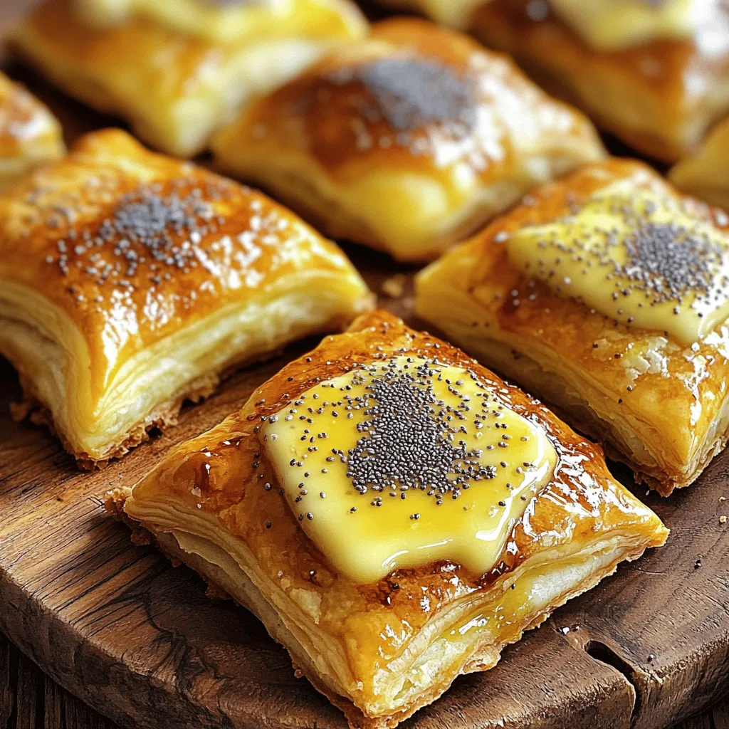 For this tasty treat, you need a few key ingredients: - 1 cup almond flour - 2 tablespoons coconut flour - 1 teaspoon baking powder - 1/4 teaspoon salt - 1/4 cup erythritol (or your favorite keto-friendly sweetener) - 1 large egg - 3 ounces cream cheese, softened - 1/2 teaspoon vanilla extract - 1 tablespoon lemon juice - 1 tablespoon butter, melted These core ingredients give the danish its soft texture and rich taste. You can add some optional items to make your Danish even better. Consider these: - 1 tablespoon chia seeds for crunch - Chopped nuts for added flavor Adding these bits can enhance both taste and texture, giving you more ways to enjoy this recipe. Each serving of Keto Cream Cheese Danish is packed with flavor while staying keto-friendly. Here’s a breakdown: - Calories: 180 - Fat: 15g - Protein: 6g - Net Carbs: 3g This means you can indulge in a sweet treat without worrying about breaking your keto goals! Start by gathering all your ingredients. You will need: - 1 cup almond flour - 2 tablespoons coconut flour - 1 teaspoon baking powder - 1/4 teaspoon salt - 1/4 cup erythritol (or your favorite keto-friendly sweetener) - 1 large egg - 3 ounces cream cheese, softened - 1/2 teaspoon vanilla extract - 1 tablespoon lemon juice - 1 tablespoon butter, melted - Optional: 1 tablespoon chia seeds or nuts for crunch Preheat your oven to 350°F (175°C). Line a baking sheet with parchment paper. This keeps your Danishes from sticking and makes cleanup easy. In a mixing bowl, combine the almond flour, coconut flour, baking powder, salt, and erythritol. Stir well to mix and break up any lumps. In another bowl, beat the large egg. Add the softened cream cheese, vanilla extract, and lemon juice. Mix until creamy and smooth. Now, gradually add the dry mixture to the wet mixture. Mix until a dough forms. If your dough feels too sticky, add a little more almond flour. Divide the dough into four equal pieces. Shape each piece into a rectangle on the prepared baking sheet. Press down gently to flatten them. In a small bowl, mix the melted butter with optional chia seeds or nuts for added crunch. Brush this mixture on top of each Danish to give them extra flavor. Bake in the preheated oven for 15-20 minutes. Keep an eye on them until they turn golden brown on the edges. Once baked, let them cool slightly. Enjoy warm or at room temperature! To get the right dough, mix your dry and wet ingredients well. Start with the almond flour and coconut flour. Make sure there are no lumps. Add baking powder, salt, and your sweetener. In a separate bowl, beat the egg first. Then mix in softened cream cheese, vanilla, and lemon juice. Blend until creamy. When you combine the two mixtures, do it slowly. If your dough feels sticky, just add a bit more almond flour. This will help it hold shape. For the best bake, preheat your oven to 350°F (175°C). Use parchment paper on your baking sheet. This keeps the Danishes from sticking. Bake for 15-20 minutes. Watch for the edges to turn golden brown. If they look pale, give them a few more minutes. Don’t rush this step. Let them cool a bit before you serve. This helps them set. Serve your Keto Cream Cheese Danishes warm. Lay them on a pretty platter for a nice touch. For a sweet look, dust them with powdered erythritol. You can also add berries on the side for color. A drizzle of sugar-free glaze can make them pop. If you want crunch, sprinkle chia seeds or nuts on top before baking. These little extras make your Danishes even more fun and tasty. {{image_2}} You can make your Keto Cream Cheese Danish even better. Try adding fruits like berries or slices of apples. They give a burst of flavor and a nice sweetness. You can also use flavored extracts. Almond or coconut extracts can add a unique twist. Just a few drops will change the taste. Feel free to mix in some lemon zest for a fresh touch. This way, you can create different flavors for every mood. Savory options are great too! You can add herbs like rosemary or thyme for a warm, earthy taste. A sprinkle of garlic powder can give it a nice kick. You might even try some grated cheese. Cheddar or feta can enhance the flavor and make it rich. Mixing in spices like paprika or cumin adds depth. These savory changes can make your Danishes perfect for brunch or a light meal. If you want a vegan version, you can swap out the cream cheese. Use a plant-based cream cheese instead. There are many options made from nuts or coconut. For the egg, you can use flaxseed meal. Just mix one tablespoon of flaxseed meal with three tablespoons of water. Let it sit until it thickens. This mix works great as an egg replacement. Make sure your sweetener is also vegan-friendly. This way, everyone can enjoy these tasty Danishes! To keep your keto cream cheese Danishes fresh, place them in an airtight container. Store them in the fridge for up to three days. This helps maintain their taste and texture. If you notice any moisture, add a paper towel inside to absorb it. If you want to save your Danishes for later, freezing is a great option. Wrap each Danish in plastic wrap, then place them in a freezer bag. You can freeze them for up to two months. This method locks in the flavor and keeps them safe from freezer burn. When you're ready to enjoy your Danishes again, reheating them is easy. Preheat your oven to 350°F (175°C). Place the Danishes on a baking sheet and heat for 5-10 minutes. This will make them warm and crispy again. Avoid using the microwave, as it can make them soggy. Enjoy your tasty treat just as fresh as the first day! Yes, you can try coconut flour. However, use less of it. Coconut flour absorbs more liquid. Start with 1/4 cup and adjust as needed. You can also use a mix of both flours for a unique taste. To make the Keto Cream Cheese Danish dairy-free, swap cream cheese for vegan cream cheese. You can find it at many grocery stores. For butter, use coconut oil or a dairy-free margarine. This keeps the dish creamy and tasty without dairy. Erythritol is a great choice for keto desserts. It has no carbs and no calories. Other good options include monk fruit sweetener and stevia. Both are low in carbs and can add sweetness without the sugar spike. Use them in similar amounts as erythritol for best results. You learned how to make delicious keto cream cheese danishes from this article. We covered key ingredients, step-by-step instructions, and helpful tips. You can even explore sweet and savory variations. Remember, this treat fits perfectly in your low-carb diet. Store them right, and they'll stay fresh. Try new flavors or make them vegan. Enjoy baking and sharing these delightful danishes! You'll impress friends and family with your skills. Keep experimenting for tasty results that work for you.