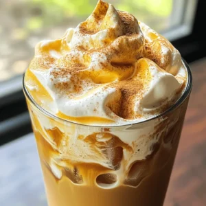To make the Pumpkin Cream Cold Foam Iced Coffee, gather these ingredients: - 1 cup brewed coffee (chilled) - 1/2 cup milk of your choice (oat, almond, or whole) - 1/4 cup heavy cream - 2 tablespoons pumpkin puree - 1 tablespoon maple syrup (or sweetener of choice) - 1/2 teaspoon vanilla extract - 1/2 teaspoon pumpkin pie spice - Ice cubes - Whipped cream (optional, for garnish) - Extra pumpkin pie spice (for garnish) You can use different types of milk in this recipe. Each option brings a unique taste: - Oat milk: Creamy and rich, it pairs well with pumpkin. - Almond milk: Light and nutty, it adds a subtle flavor. - Whole milk: This gives a classic taste and a nice creaminess. Choose the milk that you enjoy most. You can even mix different milks for a fun twist! Sweeteners can change your drink's taste. Here are some options to play with: - Maple syrup: This adds a warm, rich sweetness. - Honey: A natural choice for a floral note. - Agave nectar: This is lighter, ideal for a mild sweetness. - Stevia or monk fruit: Good for a no-calorie option. Feel free to adjust the sweetness to your liking. Mix and match to find your perfect flavor! To start, brew a strong cup of coffee. I like to use a dark roast for rich flavor. Once brewed, let the coffee chill in the refrigerator. This makes your drink refreshing and cool. It takes about 10 minutes for the coffee to chill properly. In a medium bowl, mix together the heavy cream, pumpkin puree, maple syrup, vanilla extract, and pumpkin pie spice. Use a hand mixer or whisk to whip the mixture. You'll want to whip until it forms soft peaks. This will create a thick, creamy foam. The pumpkin and spices add warmth and depth to your foam. Grab a glass and fill it with ice cubes. Pour the chilled coffee over the ice. Next, carefully spoon the pumpkin cream foam on top of the coffee. This foam should float nicely above the coffee. If you want, you can add a dollop of whipped cream on top. Finish with a sprinkle of extra pumpkin pie spice for a nice touch. Enjoy your drink! To make great pumpkin cream foam, use cold heavy cream. Start with a medium bowl. Add the heavy cream, pumpkin puree, maple syrup, vanilla extract, and pumpkin pie spice. Whip this mixture with a hand mixer. Aim for soft peaks. Over-whipping can make it too thick. The foam should be creamy and light. This texture is key to your drink. For the best flavor, brew a strong cup of coffee. Use dark roast or espresso if you like. Chilling the coffee is a must. It helps keep the foam fluffy. If your coffee is too weak, the foam might overpower it. A stronger coffee gives a nice balance with the sweet pumpkin flavor. Presentation makes your drink fun. Start by filling a glass with ice cubes. Pour the chilled coffee over the ice. Carefully spoon the pumpkin cream foam on top. For extra flair, add whipped cream. A sprinkle of pumpkin pie spice on top adds color and flavor. Serve with a straw or spoon. This way, you can mix in the foam as you sip your drink. {{image_2}} You can change the milk and cream in this drink. Each type gives a new taste. Try oat milk for a nutty flavor. Almond milk adds a light sweetness. Whole milk makes the foam rich and creamy. You can also mix milk types for fun flavors. Want a bolder taste? Add more pumpkin pie spice or a pinch of nutmeg. You can also mix in a splash of flavored syrup, like caramel or vanilla. For a chocolate twist, use chocolate milk instead of regular milk. Each change brings a new layer of flavor to your drink. As the seasons change, so can your drink. For Halloween, try adding a drop of orange food coloring to the foam. For Christmas, mix in peppermint extract for a minty touch. In spring, use fresh vanilla beans for a light, floral flavor. Each of these ideas makes your Pumpkin Cream Cold Foam Iced Coffee feel special for any holiday. To keep your ingredients fresh, follow these steps: - Store pumpkin puree in an airtight container. - Refrigerate it for up to a week. - If you have heavy cream left, seal it tightly and store it in the fridge. You can store your iced coffee. Here’s how: - Pour it into a sealed container. - Keep it in the fridge for up to two days. - Use a glass jar or a pitcher for best results. Storing the foam is a bit trickier. Here’s what to do: - Store foam in an airtight container. - Keep it in the fridge and use within 24 hours. - When ready to use, whip it again for a creamy texture. These simple steps help you enjoy your pumpkin cream cold foam iced coffee even longer! To order a Pumpkin Cream Cold Foam Iced Coffee, start by asking for iced coffee. Request it chilled and strong. Then, ask for pumpkin cream cold foam on top. Some places allow you to pick your milk. You can choose oat, almond, or whole milk. Add sweetener or syrup based on your taste. Enjoy a drink that tastes like fall in a cup! Yes, you can make this recipe vegan. Use plant-based milk like almond or oat milk. Instead of heavy cream, use coconut cream or a vegan whipped topping. Maple syrup is already vegan, so that works well as a sweetener. Pumpkin puree is vegan too. With these swaps, you get a creamy, delicious vegan drink. For this drink, a medium or dark roast coffee works best. It gives a strong flavor to balance the sweetness of the cream. Cold brew coffee is also a great choice. It tastes smooth and less bitter. The key is to brew a strong cup, so it shines through the pumpkin cream foam. This blog post covered how to make a Pumpkin Cream Cold Foam Iced Coffee. We discussed key ingredients, including milk and sweeteners. I shared a step-by-step guide for brewing, creating foam, and assembling the drink. You also learned tips for perfecting foam and options for variations. Don’t forget about storing your ingredients and prepared coffee. In the end, this iced coffee treat is fun to make and enjoy. With simple adjustments, you can tailor it to your taste. Experiment and find your perfect pumpkin drink.