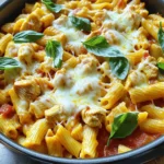 - 2 boneless, skinless chicken breasts, cut into bite-sized pieces - 2 tablespoons olive oil - Salt and pepper to taste - 3 cloves garlic, minced - 1 teaspoon dried oregano - ½ teaspoon red pepper flakes (optional) - 4 cups chicken broth - 1 cup marinara sauce - 12 oz spaghetti or fettuccine - 1 cup grated Parmesan cheese - 1 cup shredded mozzarella cheese - Fresh basil leaves for garnish If you want to switch things up, use these substitutes: - Chicken: Try turkey or tofu for a lighter option. - Olive oil: Canola oil or avocado oil works too. - Marinara sauce: Use any pasta sauce or homemade sauce. - Pasta: Zucchini noodles or whole grain pasta are good choices. Use fresh chicken for the best taste. Look for good-quality chicken breasts. Fresh garlic packs more flavor than jarred. For cheese, choose block Parmesan and shred it yourself. This gives a richer flavor. Always use low-sodium broth for better control of salt levels. Fresh basil adds a nice touch, so grab some if you can! Start by gathering all your ingredients. You need: - 2 boneless, skinless chicken breasts, cut into bite-sized pieces - 2 tablespoons olive oil - Salt and pepper to taste - 3 cloves garlic, minced - 1 teaspoon dried oregano - ½ teaspoon red pepper flakes (optional) - 4 cups chicken broth - 1 cup marinara sauce - 12 oz spaghetti or fettuccine - 1 cup grated Parmesan cheese - 1 cup shredded mozzarella cheese - Fresh basil leaves for garnish Next, cut the chicken into small pieces. This helps it cook evenly. Mince the garlic and set it aside. Heat the olive oil in a large pot over medium heat. Add the chicken pieces and season them with salt and pepper. Cook for about 5-7 minutes. You want the chicken to be browned and cooked through. Once done, remove the chicken from the pot and set it aside. In the same pot, add the minced garlic, dried oregano, and red pepper flakes if you like heat. Sauté for about 1 minute. This step adds a lot of flavor. Now, pour in the chicken broth and marinara sauce. Stir well and bring it to a boil. When it starts boiling, add your choice of spaghetti or fettuccine. Stir it occasionally and cook according to the package instructions, which usually takes about 8-10 minutes. After the pasta is al dente, reduce the heat to low. Fold the cooked chicken back into the pot. Add the grated Parmesan cheese slowly, mixing until it melts and combines well. Finally, sprinkle the shredded mozzarella cheese on top. Cover the pot and let it heat for another 2-3 minutes. This helps the cheese melt and get bubbly. To get the best texture, make sure to watch the pasta closely while it cooks. Stirring helps prevent sticking. If the pasta looks dry, add a little more chicken broth. When adding the cheeses, do it off the heat. This helps keep the cheese creamy rather than clumpy. Also, let the dish sit for a few minutes before serving. This gives it time to settle and enhances the flavor. Garnish with fresh basil leaves right before serving. This adds a nice touch and fresh flavor. Making Chicken Parmesan One-Pot Pasta is easy, but there are some common mistakes. One mistake is overcooking the chicken. Cook it just until it turns brown. If you leave it too long, it can dry out. Another mistake is not seasoning enough. Salt and pepper enhance the flavors. Remember to taste as you go. Lastly, avoid adding too much broth at once. This can make the dish too soupy. To make your dish pop, try adding fresh herbs. Fresh basil is a great choice. It gives a bright flavor. You can also use fresh parsley for a nice touch. Adding a splash of lemon juice just before serving can brighten the dish, too. If you like heat, add more red pepper flakes. Just a little extra can make a big difference. Keeping pasta from sticking can be tricky. The best tip is to stir often while it cooks. This keeps the noodles separate. Another great trick is using enough broth. If the pasta has enough liquid, it won't stick. Finally, after draining, rinse the pasta with cold water. This helps to cool it down and prevent sticking. {{image_2}} To make a vegetarian version, you can swap the chicken for plant-based protein. Try using chopped mushrooms or diced eggplant. These options add a nice texture and flavor. You can also use chickpeas for extra protein. Sauté the veggies just like you would with chicken. This will keep the dish hearty and filling. If you need a gluten-free meal, use gluten-free pasta. There are many types available, like rice or quinoa pasta. You can also use spiralized zucchini or spaghetti squash for a low-carb option. Just remember to adjust the cooking time as these alternatives cook faster than regular pasta. Adding vegetables makes your dish even better! You can toss in spinach, bell peppers, or zucchini. Just chop them into small pieces. Sauté them with the garlic to bring out their flavor. You can add them with the marinara sauce. This gives you a colorful and tasty meal. Plus, it boosts the nutrition! To store your Chicken Parmesan One-Pot Pasta, first let it cool. Place the pasta in an airtight container. This keeps it fresh and tasty. You can store it in the fridge for up to three days. Make sure to label the container with the date. That way, you’ll know when it’s best to eat. When you’re ready to enjoy leftovers, reheat gently. Use a pot on low heat. Add a splash of chicken broth or water to prevent drying out. Stir often until it’s warm. You can also use a microwave. Place the pasta in a microwave-safe dish, cover it loosely, and heat in short bursts. Stir in between to heat evenly. If you want to save some for later, freezing is a great option. First, let the pasta cool completely. Then, portion it into freezer-safe bags or containers. Press out as much air as possible before sealing. This helps avoid freezer burn. You can freeze it for up to three months. When you’re ready to eat, thaw it in the fridge overnight. Reheat as mentioned above for the best taste. Yes, you can. While I love spaghetti or fettuccine, other types work too. Penne, rigatoni, or even whole wheat pasta are great choices. Just remember to adjust the cooking time as needed. Always check the package for the right time. This way, your pasta will cook perfectly. To add heat, use more red pepper flakes. You can also add sliced jalapeños or a dash of hot sauce. Mix these in when you add the garlic. Start small to find your heat level. Taste as you go to make sure it’s just right for you. This dish pairs well with a simple green salad. A side of garlic bread is also a favorite. You can even serve it with steamed veggies. These sides add freshness and balance to the meal. Enjoy your dinner with these tasty options! This blog post covered ingredients, preparation steps, and tips for making your dish great. I shared how to choose quality ingredients, avoid common mistakes, and enhance flavor. You now know about variations like vegetarian and gluten-free options. Remember, the right storage is key to keeping leftovers fresh. With these tips, you can make a delicious Chicken Parmesan One-Pot Pasta easily. Enjoy your cooking journey and have fun getting creative in the kitchen!