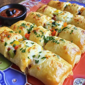 To create tasty low-cal pizza rolls, gather these key ingredients: - 1 cup whole wheat flour - 1 teaspoon baking powder - 1/4 teaspoon salt - 1/2 cup Greek yogurt (nonfat) - 1/2 cup marinara sauce (low-sugar) - 1/2 cup shredded part-skim mozzarella cheese - 1/4 cup diced bell peppers (any color) - 1/4 cup sliced black olives - 1 teaspoon dried oregano - 1 teaspoon garlic powder - Cooking spray These ingredients form the base for your pizza rolls. Whole wheat flour gives a healthy twist. Greek yogurt replaces heavy fats and adds protein. Low-sugar marinara keeps it light. Mozzarella cheese adds rich flavor without too many calories. Bell peppers and olives bring color and crunch. - Whole wheat flour: This flour adds fiber and helps you feel full. It has more nutrients than white flour. - Baking powder: This helps the dough rise, making pizza rolls fluffy. - Salt: A small amount enhances the flavors. It keeps the dish balanced. - Greek yogurt: This is low in fat and high in protein. It gives the rolls a nice texture. - Marinara sauce: Low-sugar options cut down on calories, while still adding flavor. - Mozzarella cheese: Part-skim cheese lowers fat while keeping your rolls cheesy and delicious. - Bell peppers: These are full of vitamins and add a pop of color. - Black olives: They add healthy fats and a briny taste. - Dried oregano: This herb brings a classic pizza flavor. It also has antioxidants. - Garlic powder: This adds depth to your rolls without extra calories. Feel free to switch up the ingredients to match your taste: - Flour: Try almond flour or gluten-free flour for a different base. - Yogurt: Use low-fat sour cream if you like a tangy flavor. - Cheese: Swap mozzarella for cheddar or a dairy-free cheese. - Veggies: Add spinach, mushrooms, or zucchini for more nutrients. - Sauce: Experiment with pesto or a spicy sauce for a kick. These swaps can keep your low-cal pizza rolls fresh and exciting! Making low-cal pizza rolls is fun and simple. You need a few basic steps to get started. First, gather your ingredients. Preheat your oven to 400°F (200°C) while you mix your dough. This saves time and helps with baking. 1. In a mixing bowl, combine 1 cup whole wheat flour, 1 teaspoon baking powder, and 1/4 teaspoon salt. Stir well to mix these dry ingredients. 2. Next, add 1/2 cup nonfat Greek yogurt to the bowl. Mix until a dough forms. 3. Knead the dough for a few minutes. It should feel smooth and soft. 4. On a floured surface, roll out the dough into a rectangle. Aim for about 1/4 inch thick. 5. Spread 1/2 cup low-sugar marinara sauce over the dough. Leave a little space at the edges. 6. Sprinkle 1/2 cup shredded part-skim mozzarella cheese on top. Then add 1/4 cup diced bell peppers and 1/4 cup sliced black olives. 7. Add 1 teaspoon dried oregano and 1 teaspoon garlic powder for flavor. Spread them evenly. 8. Starting at one edge, roll the dough tightly into a log. Pinch the ends to seal it well. 9. Slice the log into bite-sized rolls, around 1-2 inches thick. Place them on a parchment-lined baking sheet. 10. Lightly spray the tops with cooking spray. This makes them golden. 11. Bake for 15-18 minutes. Look for a golden brown color to know they are done. 12. Let your pizza rolls cool for a few minutes before serving. - Use whole wheat flour for a healthy base. It adds fiber and taste. - Knead your dough well. This gives it a nice texture. - Roll the dough evenly. Aim for the same thickness throughout. - Don’t skip the resting time. It helps the dough relax, making it easier to roll. Following these steps will help you make delicious low-cal pizza rolls. Enjoy them with a side of marinara for dipping! When making low-cal pizza rolls, watch out for a few key errors. First, do not overwork the dough. This can make it tough. Knead the dough just enough to be smooth. Second, don’t skip the cooking spray. It helps your rolls get that nice golden color. Lastly, avoid using too much sauce. A thin layer works best, so the dough cooks evenly. To bake your pizza rolls evenly, use a lined baking sheet. This helps heat spread uniformly. Place the rolls apart on the sheet. Give them space; they expand as they bake. Preheat your oven fully before putting in the rolls. This step ensures they cook through and stay soft inside. Rotate the sheet halfway through baking for the best results. For a fun and tasty presentation, serve your pizza rolls on a bright platter. Add a small bowl of marinara sauce for dipping. You can also sprinkle fresh parsley on top for color. This makes the dish pop and look inviting. If you want to impress, add some colorful bell peppers around the rolls on the platter. This adds a nice touch and makes it even more appealing. {{image_2}} When making low-cal pizza rolls, you can play with the fillings. Try using different cheeses, like feta or cheddar. You can also swap the veggies. Think about adding spinach, mushrooms, or even artichokes. For meat lovers, turkey pepperoni or diced chicken works well too. Each filling adds a fun twist to the rolls. If you need a gluten-free option, use gluten-free flour. Almond flour or a store-bought blend will work great. This change keeps the rolls tasty while meeting dietary needs. Just make sure to check the flour’s baking instructions. Some gluten-free flours need more liquid. Adjust the yogurt or add a splash of water to get the right dough texture. For a vegetarian treat, simply skip the meat. Use extra veggies for a colorful mix. For a vegan version, replace the Greek yogurt with a plant-based yogurt. You can find good non-dairy cheese options too. These swaps keep the flavors bold and the rolls enjoyable for everyone. Don’t lose the taste; just change the ingredients! To keep your low-cal pizza rolls fresh, place them in an airtight container. You want to cool them first. Let them sit at room temperature for about 30 minutes. Then, cover them tightly and store in the fridge. They can last for up to three days. I always recommend using parchment paper between layers to prevent sticking. When you’re ready to enjoy the leftovers, reheating is simple. Preheat your oven to 350°F (175°C). Place the pizza rolls on a baking sheet. Heat for about 10-15 minutes or until they are warm. This method keeps them crispy. You can also use a microwave for quick reheating. Just microwave for 30 seconds to 1 minute, but they may turn soft. If you want to save some for later, freezing is a great option. Let the pizza rolls cool completely. Arrange them in a single layer on a baking sheet, then freeze for 1-2 hours. Once frozen, transfer them to a freezer bag. Make sure to remove as much air as possible. They can last in the freezer for up to three months. When ready to eat, bake them straight from the freezer, adding a few extra minutes to the cooking time. To add heat to your pizza rolls, try using spicy marinara sauce. You can also add red pepper flakes or diced jalapeños to the filling. Another option is to mix in some spicy sausage or pepperoni. These small changes will give your rolls a nice kick without adding too many calories. Yes, you can use various cheeses! For a sharp flavor, try using cheddar or pepper jack. If you want a creamier texture, you can add ricotta or cream cheese. Just keep in mind that different cheeses may change the overall taste and texture. Experiment to find your favorite combo. These pizza rolls pair well with many sides. A fresh garden salad makes a light and healthy option. You can also serve them with extra marinara sauce for dipping. If you enjoy crunch, try adding some carrot or celery sticks. These sides balance the richness of the rolls and add more flavor. This post shared how to make tasty and low-cal pizza rolls. We covered key ingredients, their benefits, and fun ways to customize your rolls. I provided easy steps for perfect dough and cooking. You learned about common mistakes and presentation ideas. We explored various filling options and ways to make them gluten-free or vegan. Finally, I detailed storage tips for leftovers. Now, you can create your own delicious pizza rolls any time! Enjoy experimenting with flavors and impressing your friends.