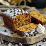 To make gooey chocolate chip pumpkin bread, gather these simple ingredients: - 1 cup pure pumpkin puree - ½ cup unsweetened applesauce - ½ cup brown sugar, packed - ¼ cup granulated sugar - 2 large eggs - 1 teaspoon vanilla extract - 1 ½ cups all-purpose flour - 1 teaspoon baking powder - ½ teaspoon baking soda - 1 teaspoon ground cinnamon - ½ teaspoon ground nutmeg - ¼ teaspoon ground ginger - ¼ teaspoon salt - 1 cup semi-sweet chocolate chips - Optional: Chopped walnuts for added texture You can enhance the flavor of your pumpkin bread with these optional ingredients: - Chopped walnuts - Pecans for a nutty crunch - Dried cranberries for sweetness - A pinch of sea salt on top for contrast If you want a healthier twist, try these substitutions: - Replace brown sugar with coconut sugar for a lower glycemic index. - Use whole wheat flour instead of all-purpose flour for more fiber. - Swap applesauce with Greek yogurt for extra protein. - Choose dark chocolate chips for a richer taste and less sugar. These options help you create a delicious treat while fitting your dietary needs! Start by preheating your oven to 350°F (175°C). Grease a 9x5 inch loaf pan or line it with parchment paper. This step helps the bread slide out easily after baking. Gather all your ingredients first. It makes the process smoother. In a large bowl, whisk together: - 1 cup pure pumpkin puree - ½ cup unsweetened applesauce - ½ cup brown sugar, packed - ¼ cup granulated sugar - 2 large eggs - 1 teaspoon vanilla extract Mix well until everything is smooth and blended. In another bowl, sift together: - 1 ½ cups all-purpose flour - 1 teaspoon baking powder - ½ teaspoon baking soda - 1 teaspoon ground cinnamon - ½ teaspoon ground nutmeg - ¼ teaspoon ground ginger - ¼ teaspoon salt Now, gradually add the dry mix to the wet mix. Stir gently. You want it combined, but a few lumps are okay. Next, fold in 1 cup semi-sweet chocolate chips. If you like, add chopped walnuts for texture. This gives your bread a nice crunch. Pour the batter into your prepared loaf pan. Use a spatula to smooth the top. Bake for 55-60 minutes. Check for doneness by inserting a toothpick into the center. It should come out clean, but a few melted chocolate chips are fine. Once baked, let the bread cool in the pan for about 10 minutes. Then, transfer it to a wire rack to cool completely. Enjoy the sweet smell that fills your kitchen! To get that gooey texture in your bread, start with the right ingredients. Use pure pumpkin puree, not pumpkin pie filling. This gives you the moisture you need. Applesauce adds extra moisture, making the bread soft. When mixing the batter, stir gently. Over mixing can make the bread tough. Leave a few lumps in the batter. This helps keep it tender. One common mistake is not measuring ingredients accurately. Use dry measuring cups for flour and sugar. Another mistake is baking too long. Check your bread at the 55-minute mark. A toothpick should come out clean, but a few chocolate chips are fine. Letting the bread cool in the pan too long can also make it soggy. Transfer it to a wire rack after ten minutes. Spices can take your pumpkin bread to the next level. Ground cinnamon is a must, but try adding nutmeg and ginger too. For extra crunch, fold in chopped walnuts. This adds texture and flavor. You can also use dark chocolate chips for a richer taste. Experiment with different spices to find your favorite blend. {{image_2}} You can change the flavor of your pumpkin bread easily. Try adding different spices like cardamom or allspice. You could also mix in dried cranberries or raisins for sweetness. Use dark chocolate chips instead of semi-sweet for a richer taste. For a nutty twist, add pecans or almonds. Each change makes the bread unique and fun! If you want a healthier version, swap half of the brown sugar for honey or maple syrup. You can also use whole wheat flour instead of all-purpose flour for more fiber. For a gluten-free option, try almond flour or a gluten-free flour blend. This way, you can enjoy the bread without worry! Serving your pumpkin bread can be fun! Slice it warm and add a scoop of vanilla ice cream on top. Drizzle some caramel sauce or melted chocolate for extra sweetness. You can also serve it with whipped cream and a sprinkle of cinnamon. For a breakfast treat, toast a slice and spread some cream cheese on it! To keep your gooey chocolate chip pumpkin bread fresh, store it in an airtight container. This helps keep moisture in and prevents it from drying out. You can also wrap the bread in plastic wrap before placing it in the container. If you want to enjoy it later, store it at room temperature for 2-3 days. For longer storage, consider freezing. Freezing the bread is easy! First, let it cool completely after baking. Then, wrap it tightly in plastic wrap or aluminum foil. Make sure to seal it well to prevent freezer burn. Place the wrapped bread in a freezer-safe bag or container. This way, it can last for up to three months. Always label your container with the date for easy tracking. When you're ready to enjoy your pumpkin bread, reheating it is key. For best results, slice the bread and use a toaster or oven. Preheat your oven to 350°F (175°C) and warm the slices for about 10 minutes. This will bring back its gooey texture and rich flavor. If you prefer the microwave, heat each slice for about 15-20 seconds. Just remember, don’t overheat it! To make your pumpkin bread even more gooey, use more chocolate chips. You can add up to 1 ½ cups of chocolate chips for extra richness. Another tip is to slightly underbake the bread. Check with a toothpick around 50 minutes. If it’s slightly wet but not raw, it will be gooey when cool. If you don’t have pumpkin puree, you can use mashed bananas or applesauce. These swaps add moisture and flavor. Use the same amount as the recipe calls for. You can also try butternut squash puree for a similar taste. Yes, you can use mini loaf pans! Just divide the batter between them. Bake for about 25 to 30 minutes. Keep an eye on them and check with a toothpick. When it comes out clean, they’re ready! Gooey chocolate chip pumpkin bread lasts about 3 to 4 days at room temperature. If you want it to last longer, store it in the fridge for up to a week. You can also freeze it for up to 3 months. Just wrap it well before freezing! In summary, you now have all you need for gooey chocolate chip pumpkin bread. We explored ingredients, from basics to optional add-ins. I shared step-by-step baking tips and ways to avoid common mistakes. You can also try different flavor variations and learn the best storage practices. With all this knowledge, you’ll bake a delicious and gooey treat. Enjoy sharing or savoring it yourself!