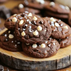 - 1 cup all-purpose flour - ½ cup unsweetened cocoa powder - ½ teaspoon baking soda - ¼ teaspoon salt - ½ cup unsalted butter, softened - ¾ cup brown sugar, packed - ¼ cup granulated sugar - 1 large egg - 1 teaspoon vanilla extract - 1 tablespoon finely ground espresso (or instant espresso powder) - 1 cup semisweet chocolate chips - ½ cup white chocolate chips (optional) For the flour, use a dry measuring cup. Spoon it into the cup and level it off. Avoid packing it down. Cocoa powder should be measured the same way. Baking soda and salt need to be exact for the right rise and taste. Room temperature butter is key for easy mixing. For sugars, pack the brown sugar tightly in the cup. The egg should be large, as it helps bind the dough. Use high-quality cocoa powder for a rich flavor. Unsweetened kinds work best. Choose fresh espresso for a strong coffee taste. If using chocolate chips, select semisweet for a nice balance of sweetness. White chocolate chips are optional but add a fun twist. Always opt for unsalted butter to control the salt level in your cookies. Fresh ingredients yield the best results. First, you need to preheat your oven to 350°F (175°C). This step is key for even baking. While your oven warms up, take a baking sheet and line it with parchment paper. This helps your cookies not stick and makes cleanup easy. Next, grab a medium bowl. In it, whisk together 1 cup of all-purpose flour, ½ cup of unsweetened cocoa powder, ½ teaspoon of baking soda, and ¼ teaspoon of salt. Whisking helps to mix these ingredients evenly. Set this bowl aside for now. Now, let’s move to a large bowl. Use an electric mixer to cream together ½ cup of softened unsalted butter, ¾ cup of packed brown sugar, and ¼ cup of granulated sugar. Mix them for about 3-4 minutes until your mixture looks light and fluffy. This step adds air and helps your cookies rise well. Next, add 1 large egg and 1 teaspoon of vanilla extract to your creamed mixture. Beat these in well until everything is combined. Now, mix in 1 tablespoon of finely ground espresso. This espresso adds a rich flavor that makes these cookies special. Now it’s time to combine wet and dry ingredients. Gradually add your dry mix to the wet mix. Stir just until everything is combined. Be careful not to overmix! Then, gently fold in 1 cup of semisweet chocolate chips. If you like, add ½ cup of white chocolate chips for extra sweetness. Scoop rounded tablespoons of dough onto your prepared baking sheet. Space them about 2 inches apart. Bake your cookies in the oven for 10-12 minutes. The edges should look set, but the center can be a bit soft. Once done, let cookies sit on the baking sheet for about 5 minutes. Then move them to a wire rack to cool completely. Enjoy your delicious double chocolate espresso cookies! Creaming butter well is key for soft cookies. Start with softened butter. It should feel like cold clay. Use an electric mixer on medium speed. Mix the butter with both sugars for 3-4 minutes. You want the mix to look light and fluffy. This step adds air, making the cookies rise. Mixing too much can make cookies tough. After adding dry ingredients, mix just until combined. You should see some flour streaks. Gently fold in the chocolate chips. This keeps your cookies soft and chewy. For the right texture, bake until edges are set. The center should look a bit soft. Let the cookies cool on the sheet for five minutes. Then transfer to a rack to cool fully. This helps them firm up without becoming dry. Want to boost flavor? Try adding a pinch of sea salt on top before baking. It enhances the chocolate taste. You can also mix in nuts or a splash of orange zest. These small tweaks make your cookies special! {{image_2}} You can change the chocolate in these cookies. Use dark chocolate chips for a richer taste. You might also try milk chocolate for a sweeter cookie. If you want a fun twist, mix in some mint chocolate chips. This will give your cookies a fresh flavor that surprises your taste buds. Adding nuts can enhance your cookies. Chopped walnuts or pecans add crunch and flavor. You can also use hazelnuts for a unique twist. Just blend them in with the chocolate chips. Remember to chop them into small pieces for even mixing. You can make these cookies vegan easily. Substitute the egg with a flaxseed egg. Just mix one tablespoon of flaxseed meal with three tablespoons of water. Let it sit for five minutes to thicken. For gluten-free cookies, use almond flour or a gluten-free blend instead of all-purpose flour. This keeps the taste while meeting dietary needs. To keep your double chocolate espresso cookies fresh, store them in an airtight container. I like to layer parchment paper between the cookies. This helps prevent them from sticking together. Keep the container at room temperature. Avoid storing them in direct sunlight or near heat. These cookies stay fresh for about one week when stored properly. If you want them to last longer, consider freezing them. They can last up to three months in the freezer. Just make sure to wrap them well in plastic wrap or foil before freezing. To enjoy your cookies warm, reheat them in the oven. Preheat the oven to 350°F (175°C). Place the cookies on a baking sheet for about 5 minutes. You can also use the microwave for about 10-15 seconds. This will warm them up without making them too soft. You can use regular coffee, but the taste will change. Espresso has a stronger flavor. If you want a rich taste, stick with espresso. If you only have coffee, use a strong brew. It may not pack the same punch, but it will still be tasty. You can use white sugar mixed with molasses. For each cup of brown sugar, use 1 cup of white sugar and 1 tablespoon of molasses. This will give your cookies a similar flavor and moisture. You can also use coconut sugar for a different twist. Look for set edges and soft centers. Bake for 10-12 minutes. If the edges are firm, but the center is still soft, they are ready. They will firm up as they cool. A little underbaking makes them chewy. Yes, you can freeze the dough! Scoop the dough onto a baking sheet. Freeze until firm, then place the dough balls in a bag. They will last for up to three months. When ready, bake straight from the freezer. Just add a minute or two to the bake time. Cocoa powder adds rich chocolate flavor. It also gives the cookies a dark color. This makes them look more appealing. Additionally, cocoa powder has antioxidants. These are good for your health, making your treat a bit better for you. You have all the tools to bake perfect cookies. We covered ingredients, step-by-step instructions, tips, variations, and storage. I hope you feel ready to try each method. Remember, every detail counts, from choosing quality ingredients to storing your cookies well. Enjoy experimenting with flavors and textures. Baking can be fun, so make it your own and share with friends! Happy baking!