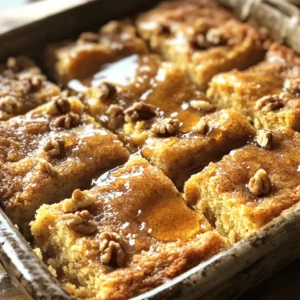 To make a delicious Maple Walnut Coffee Cake, you need the following ingredients: - 2 cups all-purpose flour - 1 cup granulated sugar - 1/2 cup unsalted butter, softened - 1 cup sour cream - 2 large eggs - 1/4 cup pure maple syrup - 1 teaspoon vanilla extract - 1 teaspoon baking powder - 1/2 teaspoon baking soda - 1/2 teaspoon salt - 1 cup walnuts, chopped - 1 tablespoon brown sugar - 1 teaspoon cinnamon This list gives you everything required to create a rich and flavorful cake. This recipe includes gluten and dairy. If you have allergies, you may need to adjust. The cake has eggs and butter, which are not suitable for vegans. You can swap ingredients for a better fit. Here are a few ideas: - Use gluten-free flour for a gluten-free version. - Substitute coconut cream for sour cream. - Maple syrup can be replaced with honey or agave syrup. - If you do not like walnuts, use pecans or almonds instead. These swaps keep the cake tasty while matching your dietary needs. Start by preheating your oven to 350°F (175°C). Grease a 9x13 inch baking pan to ensure the cake doesn’t stick. In a large bowl, cream together the softened butter and granulated sugar. Use a mixer to make it light and fluffy. Next, add the eggs, one at a time. Mix well after each egg. Then, stir in the sour cream, maple syrup, and vanilla extract. Make sure everything is mixed together well. In a separate bowl, whisk the flour, baking powder, baking soda, and salt. Gradually add this dry mix to the wet ingredients. Mix until just combined; don’t overmix. Finally, fold in the chopped walnuts. This adds a nice crunch to your cake. Now it's time to pour half of the batter into the prepared pan. Smooth it out with a spatula. In a small bowl, mix the brown sugar and cinnamon. Sprinkle half of this mixture over the batter in the pan. Pour the rest of the batter on top, smoothing it out again. Sprinkle the remaining cinnamon sugar mixture evenly over this top layer. Bake in your preheated oven for 35-40 minutes. To check if it’s done, insert a toothpick in the center. If it comes out clean, your cake is ready! After baking, let the coffee cake cool in the pan for about 10 minutes. This helps it set and makes slicing easier. Use a sharp knife to cut into squares. Serve warm or at room temperature. Enjoy this delightful treat with a cup of coffee or tea! To get the best texture in your maple walnut coffee cake, focus on your mixing. Cream the butter and sugar until light. This step adds air, making your cake fluffy. When you add the dry ingredients, mix just until combined. Over-mixing can make your cake dense. One common mistake is not measuring ingredients correctly. Use dry measuring cups for flour and sugar. Scooping flour directly from the bag can pack it down and add too much. Another mistake is skipping the cooling time. Letting it cool for a bit helps flavors blend and makes slicing easier. For the best walnut flavor, chop them coarsely. This allows for a nice crunch in every bite. Toasting the walnuts before adding them enhances their flavor. Just put them in a dry pan on low heat for a few minutes. Make sure to fold them in gently so they spread evenly in the batter. {{image_2}} You can have fun with this recipe. Adding chocolate or fruits makes it unique. Try mixing in chocolate chips for a sweet touch. Dark or milk chocolate works well. You can also use fresh fruits like blueberries or raspberries. Just fold them in gently before baking. This adds a tart flavor that complements the maple. If you need a gluten-free version, swap the flour. Use a gluten-free all-purpose blend instead. Make sure it contains xanthan gum for structure. This keeps the cake light and fluffy. You can also try almond flour for a nutty taste. Experiment a bit to find your favorite mix. For a nut-free coffee cake, skip the walnuts. You can use sunflower seeds instead. These seeds add a nice crunch without the allergens. Another option is to add more fruits or chocolate chips. This keeps the cake delicious and safe for everyone. To keep your Maple Walnut Coffee Cake fresh, store it in an airtight container. This keeps moisture in and air out. You can also wrap it tightly with plastic wrap. Place it in a cool, dry place. If you plan to enjoy it within a few days, this method works well. You can freeze this coffee cake for longer storage. First, let it cool completely. Then, cut it into pieces. Wrap each piece in plastic wrap or foil. Place the wrapped slices in a freezer bag. Be sure to remove as much air as possible. The cake can stay in the freezer for up to three months. When you’re ready to enjoy your cake, take it out of the freezer. Let it thaw in the fridge overnight. For a warm slice, preheat your oven to 350°F (175°C). Place the cake on a baking sheet and heat for about 10-15 minutes. You can also microwave a slice for about 20-30 seconds. Enjoy your warm and delicious coffee cake! Yes, you can use other nuts in this coffee cake. Almonds, pecans, or hazelnuts work well. Just chop them into small pieces. They add a nice crunch and flavor. You can mix nuts too. Just keep the amount the same. You’ll still enjoy that rich taste. To check if your coffee cake is done, use a toothpick. Stick it in the center. If it comes out clean, the cake is ready. You can also look for a golden-brown top. It should spring back when you touch it lightly. If it feels wet or mushy, bake it a bit more. Yes, you can prepare this coffee cake in advance. Bake it, then cool it completely. Wrap it tightly in plastic wrap and store it in the fridge. It stays fresh for about three days. You can also freeze it. Just slice it first, then wrap the slices. This way, you can enjoy it later without any hassle. This blog post shared a complete guide to making delicious coffee cake. You learned about a full ingredient list, dietary options, and substitutions. I provided clear steps for preparation and baking. You found useful tips to avoid common mistakes. Various flavor twists and storage tips were also included. Now, you can bake your perfect coffee cake with confidence. Enjoy the process and share your results!