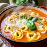 To make the best creamy tomato basil tortellini soup, you need the following key ingredients: - 1 tablespoon olive oil - 1 medium onion, chopped - 3 cloves garlic, minced - 4 cups vegetable broth - 1 can (28 oz) crushed tomatoes - 1 tablespoon tomato paste - 1 teaspoon dried oregano - 1 teaspoon dried basil - Salt and pepper to taste - 2 cups fresh basil leaves, loosely packed - 1 cup heavy cream - 12 oz cheese tortellini - Grated Parmesan cheese for serving - Fresh basil leaves for garnish These ingredients blend together to create a rich and creamy flavor. Feel free to get creative! Here are some optional ingredients to enhance your soup’s taste: - A pinch of red pepper flakes for heat - A splash of balsamic vinegar for depth - Freshly ground black pepper for extra spice - Lemon zest for brightness These options can add a fun twist to your soup. You can easily swap some ingredients if needed: - Use chicken broth instead of vegetable broth for more flavor. - Substitute half-and-half for heavy cream if you want a lighter version. - Try spinach or kale in place of basil for a different green. - Use gluten-free tortellini if you need a gluten-free option. These swaps will help you adapt the recipe to your tastes. First, gather your ingredients. You need olive oil, onion, garlic, vegetable broth, crushed tomatoes, and more. Chop the onion into small pieces. Mince the garlic cloves. This step helps release their flavor. You will also need fresh basil leaves and heavy cream. Heat one tablespoon of olive oil in a large pot over medium heat. Add the chopped onion and cook until soft, about five minutes. Stir in the minced garlic and cook for one more minute. Next, pour in four cups of vegetable broth, one can of crushed tomatoes, and one tablespoon of tomato paste. Mix well. Now, add one teaspoon of dried oregano, one teaspoon of dried basil, and salt and pepper to taste. Bring the soup to a gentle boil. Lower the heat and let it simmer for about 15 minutes. After that, add 12 ounces of cheese tortellini. Cook it according to the package instructions, which takes about five to seven minutes. Once the tortellini is done, stir in one cup of heavy cream and two cups of fresh basil leaves. Heat through for another two to three minutes. Taste the soup and adjust the seasoning as needed. Serve the soup hot. Top with grated Parmesan cheese and fresh basil leaves for a nice touch. Pair it with crusty bread or a simple salad for a full meal. This soup is perfect for a cozy night in or a gathering with friends. Enjoy each flavorful spoonful! To get the best texture, blend the soup. After cooking, use an immersion blender. This makes the soup smooth. If you like some chunks, blend only half. The tortellini will add a nice bite. To boost flavor, use fresh herbs. Fresh basil adds a bright taste. Add a splash of lemon juice for zing. A pinch of red pepper flakes gives some heat. Don't forget to taste! Adjust salt and pepper to suit your palate. Chop the onion and garlic ahead of time. Store them in the fridge. Use store-bought tortellini for a quick meal. You can also use a pre-made veggie broth. This cuts down on cooking time. If you want to save even more time, make a double batch! You can freeze leftovers for later. {{image_2}} You can easily make this soup vegetarian. Use vegetable broth and skip the cheese. For a vegan version, replace heavy cream with coconut milk or cashew cream. This keeps the soup rich and creamy while staying plant-based. Fresh basil adds a nice touch for both flavors. Cheese tortellini is classic, but you can try other shapes. Use whole wheat or gluten-free pasta for different options. Bowties or shells work well too. Just adjust cooking times based on the pasta you pick. This way, you can enjoy your soup with your favorite pasta. Mix in veggies for added texture and nutrition. Spinach, kale, or zucchini fit perfectly. You can also add proteins like cooked chicken or beans for extra heartiness. This makes the soup more filling and satisfying. Get creative with what you have in your fridge! To keep your soup fresh, let it cool first. Pour the cooled soup into an airtight container. You can store it in the fridge for up to three days. If you want to enjoy it later, freezing is a great option. When reheating, use a pot on the stove for best results. Heat it over low to medium heat. Stir often to avoid burning. You can also use a microwave, but keep an eye out. Heat in shorter bursts, stirring in between. For long-term storage, ladle the soup into freezer-safe bags. Leave some space at the top for expansion. Seal tightly and label with the date. This soup can last up to three months in the freezer. When ready to eat, thaw overnight in the fridge before reheating. Yes, you can use fresh tomatoes. You'll need about 3 to 4 medium tomatoes. First, blanch them in boiling water for 30 seconds. Then, peel off the skin and chop the tomatoes. Add them to the pot after sautéing the onion and garlic. This change makes the soup taste fresh and bright. You can store this soup in the fridge for up to 3 days. Make sure to keep it in an airtight container. When you want to eat it again, just reheat it on the stove. Stir well before serving to mix the flavors. This soup is not gluten-free due to the cheese tortellini. However, you can use gluten-free tortellini. Many stores sell gluten-free pasta options. Just check the package to ensure it fits your diet. This way, you can still enjoy the creamy goodness without the gluten! In this blog post, we explored creamy tomato basil tortellini soup. We covered essential and optional ingredients, plus tasty substitutions. You learned step-by-step how to prepare, cook, and serve this dish. We shared tips to perfect the texture and enhance flavor, along with time-saving tricks. You found variations for vegetarians and those wanting different pasta or add-ins. Finally, we discussed storage, reheating, and freezing tips. This soup is simple to make and oh-so-delicious. Enjoy your cooking adventure!