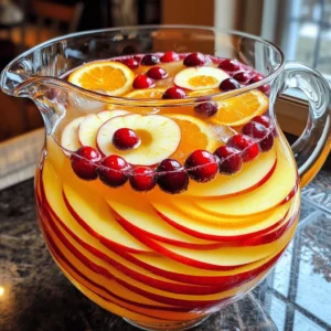 - 4 cups apple cider - 2 cups cranberry juice - 1 cup orange juice - 1 tablespoon lemon juice - 1 teaspoon cinnamon - 1/2 teaspoon nutmeg - 2 cups sparkling water or club soda - 1 apple, thinly sliced - 1 orange, thinly sliced - Fresh cranberries for garnish - Ice cubes You need fresh and tasty ingredients for the best apple cider fruit punch. Start with four cups of apple cider. This gives your punch a sweet and crisp base. Next, add two cups of cranberry juice. It adds a nice tartness and rich color. One cup of orange juice brings in some citrusy brightness. A tablespoon of lemon juice adds a little zing that balances the sweetness. For warmth, mix in a teaspoon of cinnamon and half a teaspoon of nutmeg. These spices make it feel cozy and festive. To add some sparkle, include two cups of sparkling water or club soda. This makes it bubbly and refreshing. Slice one apple and one orange thinly. These will float in the punch and look pretty. Don't forget fresh cranberries for garnish. They add a pop of color and a touch of fun. Finally, get some ice cubes ready to chill your drink. With these ingredients, you’ll create a delightful fruit punch that everyone will love. 1. In a large pitcher or bowl, combine the following juices: - 4 cups apple cider - 2 cups cranberry juice - 1 cup orange juice - 1 tablespoon lemon juice Mix these well to blend the flavors. 2. Next, add the spices: - 1 teaspoon cinnamon - 1/2 teaspoon nutmeg Stir until they mix in fully. 3. Now, refrigerate the mixture for at least 30 minutes. This helps the flavors meld. 4. Right before you serve, add the fizz: - 2 cups sparkling water or club soda This adds a nice sparkle and lightness. 1. Grab some glasses and fill each with ice cubes. 2. Pour the punch over the ice in each glass. 3. For a festive touch, garnish each drink with: - Slices of apple - Slices of orange - A few fresh cranberries This makes your drink look bright and fun! To make the best apple cider fruit punch, mix your ingredients well. This helps all the flavors blend together. After mixing, chill the punch for at least 30 minutes. Chilling enhances the taste and makes it refreshing. This punch works great for many occasions. Serve it at parties, picnics, or holiday gatherings. For a nice touch, use clear glasses to show off the vibrant colors. You can also use mason jars for a rustic feel. If you want your punch sweeter, add a bit more cranberry juice or a splash of honey. For extra flavor depth, try adding more cinnamon or even a pinch of cloves. This can give the punch a warm, festive twist. {{image_2}} You can add different fruits to your apple cider fruit punch. Consider using pears, peaches, or berries. Each fruit brings its own flavor. You can also switch fruits based on the season. In summer, fresh berries shine. In fall, use sliced pears for a cozy feel. Spices can change your punch's flavor. Try adding a pinch of ginger or cloves for warmth. You can also infuse your punch with fresh herbs. Mint adds a cool twist, while rosemary gives an earthy taste. Experiment with these options to find your favorite mix. You can make this punch a cocktail with just a few changes. Add some rum or vodka for a fun twist. If you prefer something lighter, try gin. Each spirit adds a new layer of flavor. Make sure to adjust the juice amounts based on the spirit you choose. Enjoy your drink with or without alcohol! To store leftovers, pour the punch into a clean container. Use an airtight pitcher or glass jar. This keeps the drink fresh and tasty. Make sure to chill it in the fridge. Leftovers can stay good for up to three days. You can freeze apple cider fruit punch for later use. Pour it into freezer-safe bags or containers. Leave some space at the top for expansion. To re-thaw, place the container in the fridge overnight. Stir well before serving. You can also add fresh sparkling water for fizz after thawing. Enjoy! Apple cider fruit punch lasts about three days in the fridge. After that, it may lose flavor. Always check for freshness before serving. Yes, you can make the punch ahead of time. Just mix the juices and spices. Chill it for at least 30 minutes. Add sparkling water right before serving. You can use white grape juice or pear juice as a substitute for apple cider. They bring sweetness and a nice fruity flavor. Yes, apple cider punch is great for kids. It has no alcohol and uses fresh juices. It is a fun and tasty drink for all ages. To make it less sweet, reduce the amount of cranberry juice or orange juice. You can also add more sparkling water. A splash of lemon juice can help balance the sweetness too. You now have a simple recipe for a tasty apple cider punch. We covered key ingredients, step-by-step prep, and tips to serve it well. Remember, chill it well for the best taste. You can add fruits and spices for a twist. Don't forget that you can store extras in the fridge or freeze them. This punch is great for any gathering, and everyone will enjoy it. With these ideas, you're set to impress your guests with ease!