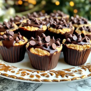 - 1 cup almond flour - 1/2 cup natural peanut butter or almond butter - 1/4 cup maple syrup - 1 teaspoon vanilla extract - 1/4 teaspoon sea salt The main ingredients make this treat rich and tasty. Almond flour gives a nice texture. Natural peanut butter or almond butter adds creaminess. Maple syrup sweetens without being too much. Vanilla extract brings warmth, and sea salt balances the flavor. - 1/2 cup mini chocolate chips - 1 cup dark chocolate chips - 1 tablespoon coconut oil The chocolate coating is the star here. Mini chocolate chips add crunch inside the dough. Dark chocolate chips melt smoothly for the outside layer. Coconut oil makes the chocolate shiny and helps it set well. - Additional toppings or garnishes You can get creative with toppings! Consider sprinkles, crushed nuts, or drizzles of extra chocolate. These add color and fun to your cookie cups. To start, grab a mixing bowl. Add 1 cup of almond flour. Next, add 1/2 cup of natural peanut butter or almond butter. Pour in 1/4 cup of maple syrup. Add 1 teaspoon of vanilla extract and 1/4 teaspoon of sea salt. Mix it all well. You want a smooth, dough-like texture. Now, it’s time for the fun part. Fold in 1/2 cup of mini chocolate chips. Make sure they are spread throughout the dough. This adds sweet bites in every cup. Next, get a muffin tin and line it with cupcake liners. This will help with easy removal later. Scoop about 2 tablespoons of the dough into each liner. Press it firmly into the shape of a cup. Make sure to get a nice, even shape. Now, place the muffin tin in the fridge for about 30 minutes. This helps the cups set up well. While they chill, melt 1 cup of dark chocolate chips with 1 tablespoon of coconut oil. Use a microwave-safe bowl. Heat in 30-second bursts, stirring each time until smooth. Once the cookie dough cups are set, take them out of the fridge. Use a spoon to dip each cup into the melted chocolate. Ensure the whole surface is covered. Place them back in the muffin tin. Repeat this for all the cups. Finally, put the muffin tin back in the fridge for 15-20 minutes. This will help the chocolate harden. When set, carefully peel off the liners to reveal your tasty treats. Enjoy! To get the best texture for your cookie dough cups, aim for a dough-like feel. Mix the almond flour, peanut butter, maple syrup, and vanilla extract well. If the dough feels too dry, add a bit more nut butter. If it is too wet, sprinkle in some extra almond flour. Taste the dough to check the sweetness. If you want it sweeter, add a bit more maple syrup, but do it slowly. When serving your cookie dough cups, arrange them on a nice platter. It makes them look more inviting. For a fun touch, add extra mini chocolate chips on top. A drizzle of chocolate sauce can also make them eye-catching. This little detail makes a big difference in how they look. Be careful not to overfill the cups with dough. This can cause them to spill over when you coat them in chocolate. A good rule is to use about 2 tablespoons of dough per cup. Also, do not skip the chilling step. If you don’t chill them long enough, they won’t hold their shape. Make sure to chill them for at least 30 minutes. {{image_2}} You can switch up the taste of your cookie dough cups easily. Try using different nut butters, like cashew or sunflower seed butter. Each nut butter brings its own flavor. You can also add spices like cinnamon or nutmeg for a warm twist. A pinch of sea salt can enhance the sweetness too. If you want a vegan version, use maple syrup and almond butter. These ingredients replace honey and regular butter. For gluten-free options, almond flour works well. Make sure to check labels on all other ingredients. Many brands offer gluten-free chocolate chips. Get creative with toppings! You can use different types of chocolate for coating. White chocolate or milk chocolate gives a nice change. Adding sprinkles or chopped nuts can add texture and fun. Experiment with what you like best! To keep your cookie dough cups fresh, store them in an airtight container. This helps prevent them from drying out. I suggest using a glass or plastic container with a tight lid. If you have leftover cupcake liners, you can keep them in the container as well. This adds a fun touch when you serve them later. In the fridge, these cookie dough cups stay good for about one week. If you want to keep them longer, freezing is a great option. Wrap each cup in plastic wrap or foil before placing them in a freezer-safe bag. They can last up to three months in the freezer. These cookie dough cups are best enjoyed chilled. If you prefer them warm, gently heat them in the microwave. Use short bursts of 10-15 seconds to avoid melting the chocolate too much. Enjoy them fresh out of the fridge, or give them a quick warm-up for a cozy treat! Yes, you can! If you want to swap almond flour, try oat flour or whole wheat flour. Each flour brings a unique taste. Oat flour adds a mild flavor and more fiber. Whole wheat flour gives a nutty taste and is more filling. Just remember, the texture may change a bit. Making these cookie dough cups is quick! You need about 20 minutes for prep. After that, chill them for 45 to 50 minutes. So, plan for around one hour total. This includes both making and chilling time. Yes, they are safe! The almond flour used is raw but safe to eat. Peanut butter and maple syrup are also safe. The only concern is with regular flour, which you should cook. But in this recipe, you can enjoy the dough as is! You learned how to make delicious cookie dough cups from scratch. We covered key ingredients like almond flour and peanut butter. You also got step-by-step instructions to prepare, chill, and coat your cups. Tips help you avoid common mistakes and perfect your texture. Feel free to explore flavor variations or dietary modifications. Store your cups properly for the best taste and longevity. Enjoy every bite of your tasty treats! Making these is fun and easy. You’ll love sharing them with friends and family.