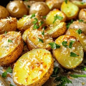 To make crispy air fryer garlic Parmesan potatoes, gather the following ingredients: - 1.5 lbs baby potatoes, halved - 3 tablespoons olive oil - 4 cloves garlic, minced - 1/2 cup grated Parmesan cheese - 1 teaspoon dried oregano - 1 teaspoon paprika - Salt and freshly ground black pepper to taste - Fresh parsley, chopped (for garnish) These simple ingredients create an amazing flavor. Baby potatoes give a nice texture when cooked. Using fresh garlic adds a robust taste. Grated Parmesan cheese melts and creates a crispy coating. Dried herbs like oregano and paprika enhance the dish's depth. Remember to season with salt and pepper to suit your taste. With these ingredients, you can whip up a delightful side dish in no time. Enjoy the process and the delicious results! Start by preheating your air fryer to 400°F (200°C). This step is key for getting crispy potatoes. Preheating for 5 minutes helps the air fryer reach the right temperature. This ensures even cooking and nice browning. Next, grab 1.5 pounds of baby potatoes and cut them in half. Place them in a large bowl. Pour in 3 tablespoons of olive oil and toss well. This coats the potatoes and helps the seasonings stick. Now, add 4 cloves of minced garlic. Follow this with 1/2 cup of grated Parmesan cheese, 1 teaspoon of dried oregano, and 1 teaspoon of paprika. Season with salt and pepper to taste. Mix until all the potatoes are well coated. The combination of garlic and cheese adds great flavor. Place the seasoned potatoes in the air fryer basket. Make sure to lay them in a single layer. Avoid overcrowding to ensure they cook evenly. Cook the potatoes at 400°F (200°C) for 15 to 20 minutes. Shake the basket halfway through cooking. This helps them crisp up all around. When they are golden and crispy, they are ready. Remove them gently and place them into a serving bowl. Garnish with fresh parsley before serving. Enjoy your crispy garlic Parmesan potatoes! To get crispy potatoes, choose small, even-sized baby potatoes. Halve them to maximize the surface area. Coat them well with olive oil. This helps them crisp up nicely. Make sure to season the potatoes with salt and pepper. These simple steps boost both flavor and texture. Don’t crowd the air fryer basket. This allows hot air to circulate. If needed, cook in batches. Shake the basket halfway through cooking. This lets all sides get golden brown. For even more crunch, try cooking them a bit longer. Just keep an eye on them to avoid burning. You can add a twist to the basic recipe. Try mixing in some herbs like rosemary or thyme. Fresh herbs can add a bright taste. You can also experiment with spices like cayenne for heat. Just a pinch can make a big difference! For a cheesy kick, sprinkle more Parmesan on top after cooking. You could even toss in some lemon zest for a fresh zing. Each addition can turn this dish into your new favorite side. Feel free to get creative and make it your own! {{image_2}} You can change the flavors of these potatoes easily. If you want something different, try these ideas: - Herbs: Use fresh rosemary or thyme instead of oregano. Both add a nice taste. - Spices: Add cayenne for heat or cumin for a warm flavor. - Cheese: Swap Parmesan for cheddar or feta for a new twist. Feel free to mix and match! You can even make a sweet version with cinnamon and brown sugar. Just remember to keep the olive oil for crispiness. Pair these crispy potatoes with many meals. Here are some great ideas: - Main dishes: Serve them with grilled chicken, steak, or fish. They add a nice crunch. - Salads: Toss them into a salad for extra texture. They work well in a Caesar or garden salad. - Dips: Enjoy them with ranch or garlic dip. They are great for snacking too. These potatoes are perfect for any meal. Have fun experimenting with different pairings and flavors! After you enjoy your crispy air fryer garlic Parmesan potatoes, you may have some left. To store them, let the potatoes cool completely. Place them in an airtight container. You can keep them in the fridge for up to three days. If you want to save them longer, put the container in the freezer. They last up to three months in the freezer. When you're ready to eat them again, you can thaw them in the fridge overnight. To keep your potatoes crispy when reheating, use the air fryer. Preheat your air fryer to 350°F (175°C). Place the leftover potatoes in the basket in a single layer. Heat them for about 5 to 7 minutes. Shake the basket halfway through to make sure they heat evenly. If you don’t have an air fryer, you can use an oven. Just spread the potatoes on a baking sheet. Bake them at 350°F (175°C) for around 10 to 15 minutes. Enjoy tasty, crispy potatoes every time! Baby potatoes are the best option for air frying. They cook quickly and turn crispy outside. Their small size means even cooking. Other options include Yukon Gold or red potatoes. These varieties have good flavor and texture. Cut them into halves for even cooking. This helps them brown nicely. Yes, you can make this recipe without cheese. Simply leave out the Parmesan. The garlic and spices still add great flavor. You can also try adding other toppings. Consider nutritional yeast for a cheesy flavor. Or use a sprinkle of lemon juice for brightness. This keeps the dish tasty and fresh. Check the potatoes after 15 minutes of cooking. They should be golden brown and crispy. You can test them with a fork. If it goes in easily, they are done. If not, cook for a few more minutes. Shake the basket halfway through for even cooking. Enjoy your crispy potatoes when they look perfect! You can now make perfect air-fried baby potatoes with the simple steps I provided. We covered essential ingredients, prepping your air fryer, and cooking tips to ensure crispy results. Remember, feel free to mix flavors and try new seasonings. Store your leftovers properly to keep them tasty. I hope you enjoy this easy and fun recipe. Happy cooking!