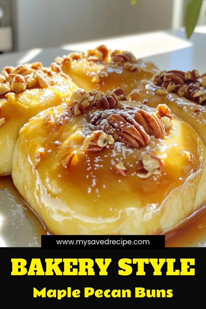 Indulge in the warm, gooey goodness of bakery-style maple pecan sticky buns! This easy recipe features fluffy dough filled with sweet brown sugar, cinnamon, and crunchy pecans, topped with a rich maple glaze. Perfect for breakfast or a delightful treat, these sticky buns are sure to impress your family and friends. Click to explore the full recipe and bring this deliciousness to your kitchen today! #StickyBuns #BakingRecipes #MaplePecan #HomemadeTreats