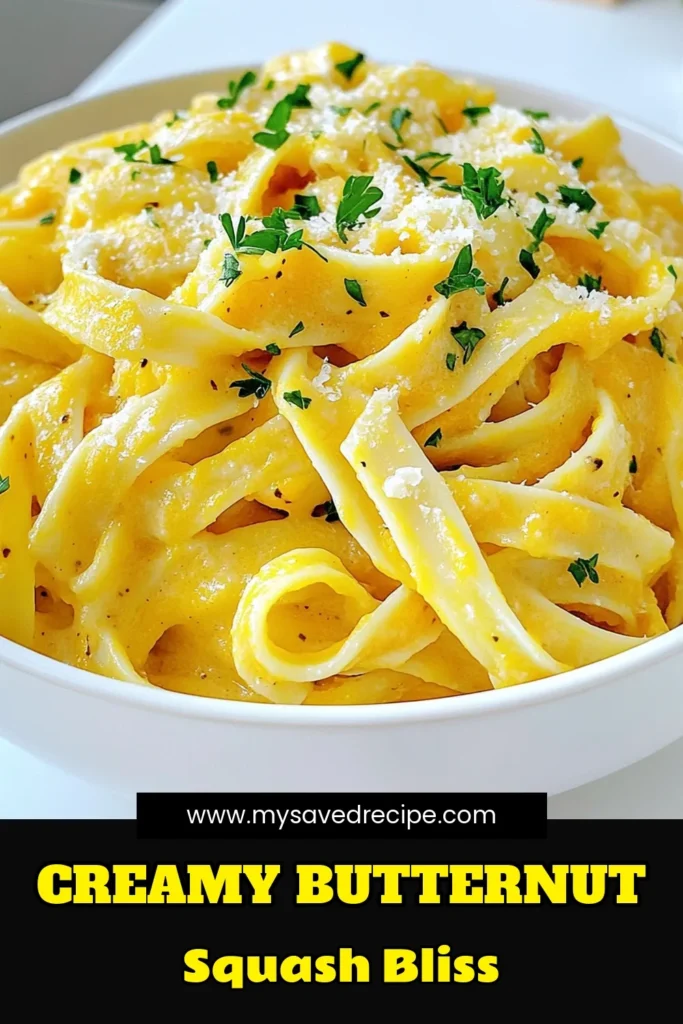 Savor the flavors of fall with this delicious butternut squash Alfredo pasta! This creamy, comforting dish combines roasted butternut squash, garlic, and Parmesan for a perfect autumn meal. It's easy to make and sure to impress your family and friends. Click to explore the full recipe and bring this seasonal favorite to your table tonight! #ButternutSquash #PastaRecipes #ComfortFood #FallCooking