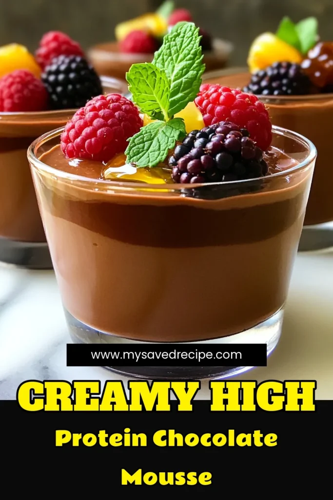 Indulge in this delicious high-protein chocolate Greek yogurt mousse that’s both creamy and satisfying! With just a few simple ingredients, you can whip up a decadent dessert that's healthier than traditional mousse. Perfect for a sweet treat or a protein-packed snack, this recipe takes only 15 minutes of prep time. Click through to discover how to make this easy and delightful mousse that will impress family and friends!