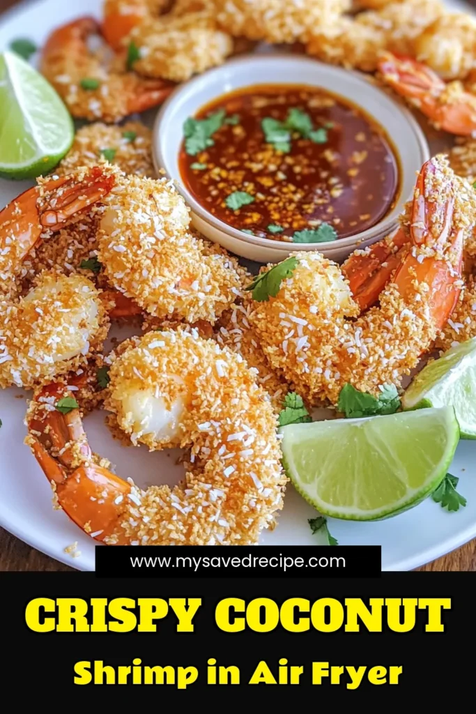 Indulge in the flavors of Crispy Air Fryer Coconut Shrimp with Sweet Chili Sauce! This easy recipe combines tender shrimp with a crunchy coconut coating, all cooked to perfection in your air fryer. Enjoy a delicious appetizer or snack that’s ready in just 25 minutes. Perfect for any occasion, this dish will impress your guests and satisfy your cravings. Click through for the full recipe and start cooking! #AirFryerRecipes #CoconutShrimp #EasyRecipes #SeafoodLovers