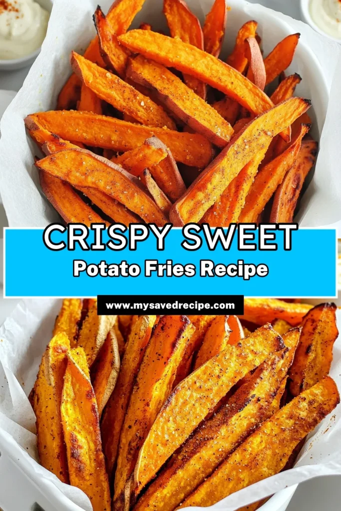 Craving a delicious snack? Try these Air Fryer Crispy Sweet Potato Fries! Made with simple ingredients like sweet potatoes, olive oil, and spices, these fries are perfectly crunchy and full of flavor. Follow our easy steps to make the best fries ever and serve them with your favorite dips! Click now for the full recipe and elevate your snacking game! #SweetPotatoFries #AirFryerRecipes #HealthySnacks #CrispyFries