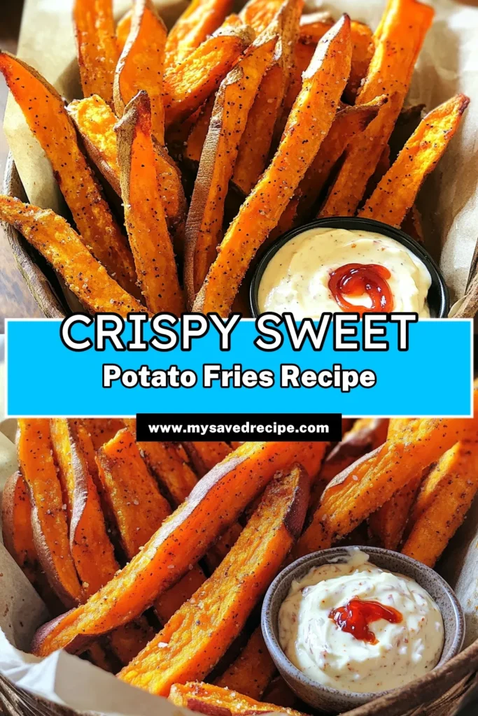 Savor the crunchy goodness of Crispy Sweet Potato Fries with Zesty Spicy Aioli! Perfectly seasoned and air-fried to a golden crisp, these fries paired with a creamy, spicy aioli will elevate any meal or snack. Ready in just 30 minutes, this easy recipe is sure to impress! Click through to discover the full cooking guide and get ready to treat your taste buds! #SweetPotatoFries #AirFryerRecipes #HealthySnacks #SpicyAioli