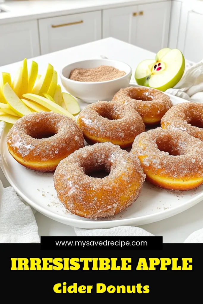 Indulge in the delightful taste of homemade apple cider donuts that are perfect for fall! With a warm spice blend and sweet cinnamon sugar coating, these soft and fluffy treats will have everyone coming back for more. Discover the simple steps to create these delicious donuts at home and make your gatherings even more special. Click through to explore the full recipe and impress your family and friends! #AppleCiderDonuts #FallTreats #Baking #DessertRecipes