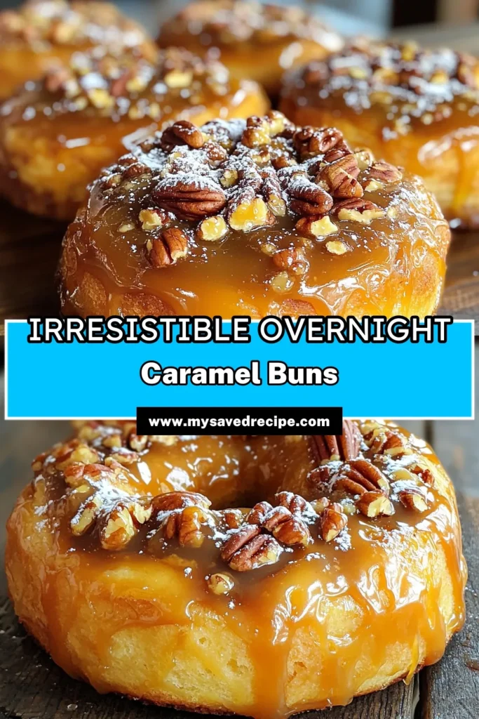 Indulge in the ultimate breakfast treat with these delicious Overnight Caramel Sticky Buns! This easy recipe combines sweet caramel and crunchy pecans for a delightful morning surprise. Perfect for lazy weekends, these sticky buns are generously topped with gooey caramel that will have everyone asking for more. Ready to bake the perfect batch? Click through to explore the recipe and bring these scrumptious buns to your table! #CaramelStickyBuns #BakingRecipes #BreakfastIdeas #SweetTreats