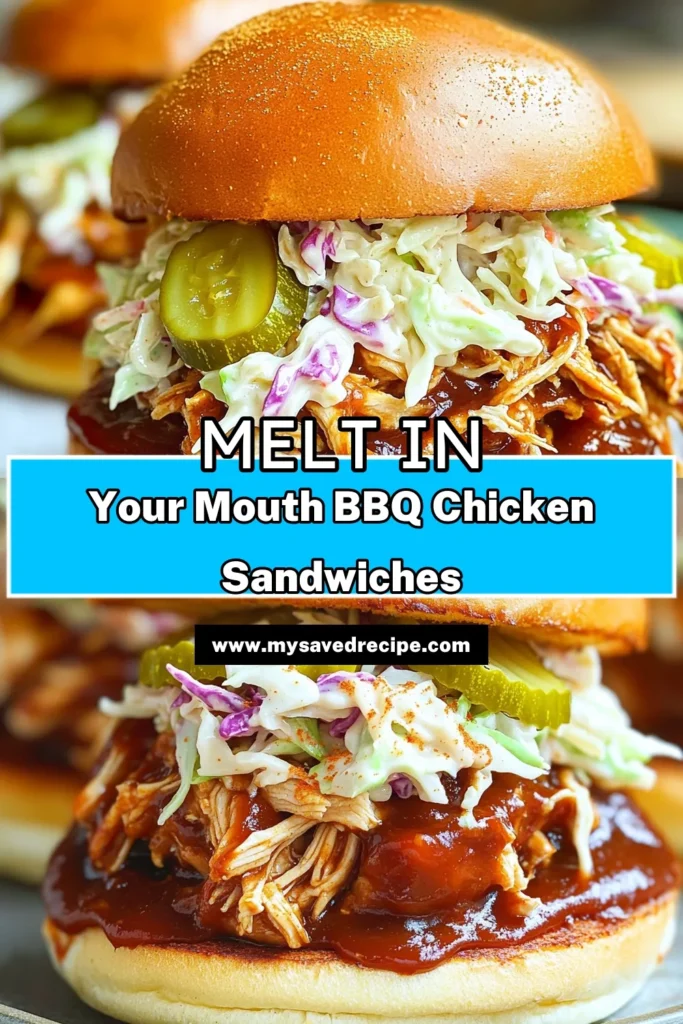Savor the flavor with these Saucy Slow Cooker BBQ Pulled Chicken Sandwiches! Perfectly tender chicken thighs are soaked in a delightful BBQ sauce mix and slow-cooked to perfection. In just a few simple steps, you can create a delicious meal that's great for any occasion. Don't miss out on this easy recipe that promises to impress your friends and family. Click through now to explore the full recipe and make your next meal memorable!