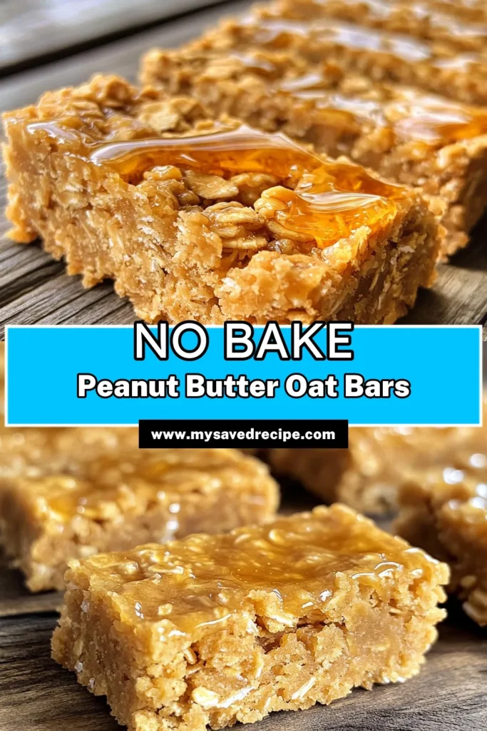 Indulge in sweet and healthy snacks with these Peanut Butter Oat Bliss Bars! Made with just three simple ingredients—rolled oats, natural peanut butter, and honey—this easy recipe is perfect for a quick treat or energy boost. Simply mix, bake, and enjoy! Ready to satisfy your cravings while keeping it nutritious? Click through to discover how to make these delightful bars today! #PeanutButter #OatBlissBars #HealthySnacks #EasyRecipes