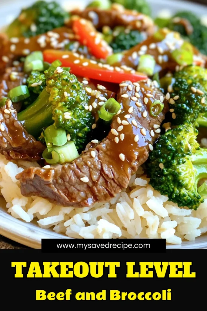Enjoy a delicious and healthier alternative to takeout with this Better Than Takeout Beef and Broccoli recipe! In just 25 minutes, you can create a savory dish featuring tender beef, vibrant broccoli, and colorful bell pepper, all tossed in mouthwatering sauces. Serve it over fluffy jasmine rice for a complete meal that the whole family will love. Click through for the full recipe and make your dinner exciting tonight! #BetterThanTakeout #BeefAndBroccoli #HealthyRecipes #QuickDinnerIdeas