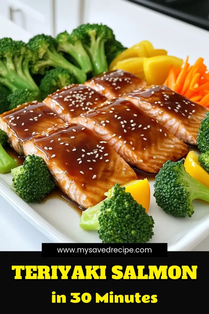 Indulge in the delicious flavors of teriyaki salmon with this easy recipe! Whip up a delightful meal featuring tender salmon fillets paired with vibrant veggies like broccoli, bell peppers, and carrots. Marinated in a sweet and savory teriyaki sauce, this dish is sure to impress your family and friends. Ready in just 30 minutes, it’s perfect for a quick weeknight dinner. Click through for full details and more mouthwatering recipes! #TeriyakiSalmon #HealthyEats #QuickRecipes #DinnerInspo