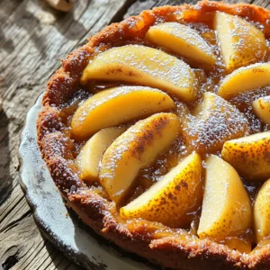 - Pears: - 3 ripe pears, peeled and sliced - Butter, Sugars, and Spices: - 1/4 cup unsalted butter - 1/2 cup brown sugar - 1 teaspoon ground cinnamon - 1/4 teaspoon ground nutmeg - 1/4 teaspoon ground ginger - Dry Ingredients: - 1 cup all-purpose flour - 1 teaspoon baking powder - 1/2 teaspoon baking soda - 1/4 teaspoon salt - Wet Ingredients: - 1/2 cup granulated sugar - 2 large eggs - 1/2 cup milk - 1 teaspoon vanilla extract This cake has simple ingredients that come together to create a rich flavor. The pears add natural sweetness and moisture. The mix of spices makes it warm and cozy. You want to use ripe pears for the best taste. They should be soft but not mushy. The butter and sugars create a lovely caramel base. This is what makes the top of your cake so special. The dry ingredients help the cake rise and keep it fluffy. Mixing all these elements gives you a cake that is both tasty and fun to make. Whether you are a beginner or a pro, these ingredients work well for everyone. Enjoy the process of baking this delightful treat! 1. Preheating the oven and greasing the pan Start by preheating your oven to 350°F (175°C). This step is vital for even baking. Next, take a 9-inch round cake pan and grease it well with butter. This helps the cake release easily after baking. 2. Making the spiced butter mixture On medium heat, melt 1/4 cup of unsalted butter in a skillet. Once it melts, add 1/2 cup of brown sugar and stir until it dissolves. Sprinkle in 1 teaspoon of ground cinnamon, 1/4 teaspoon of ground nutmeg, and 1/4 teaspoon of ground ginger. Stir this mixture well to blend all the flavors. 3. Arranging the pears in the pan Peel and slice 3 ripe pears. Arrange the pear slices in the bottom of your greased cake pan. Pour the spiced butter mixture evenly over the pears. Set this aside while you prepare the batter. 1. Instructions for whisking dry ingredients In a medium bowl, whisk together 1 cup of all-purpose flour, 1 teaspoon of baking powder, 1/2 teaspoon of baking soda, and 1/4 teaspoon of salt. Make sure to mix these dry ingredients well to ensure an even rise. 2. Beating the eggs and combining wet ingredients In a large bowl, beat together 1/2 cup of granulated sugar and 2 large eggs. Whisk until the mixture is light and fluffy. Then, gradually mix in 1/2 cup of milk and 1 teaspoon of vanilla extract. This adds moisture and flavor to your cake. 3. Mixing dry and wet ingredients Slowly add the dry ingredients to the wet mixture. Stir gently until just combined. Be careful not to over-mix, as this can lead to a tough cake. You want a smooth batter with some lumps still visible. 1. Pouring batter over pears Gently pour the cake batter over the arranged pears in the pan. Spread it evenly with a spatula. This ensures every pear gets covered, making for a beautiful presentation. 2. Baking time and temperature Place the pan in your preheated oven. Bake for 30-35 minutes. To check for doneness, insert a toothpick in the center. If it comes out clean, your cake is ready. 3. Cooling and inverting the cake Once baked, let the cake cool in the pan for about 10 minutes. After that, carefully invert it onto a serving plate. Lift the pan gently to reveal the pears on top. Enjoy the sight of your delicious creation! For the best spiced pear upside down cake, choose ripe Anjou or Bartlett pears. These varieties have a sweet flavor that shines through. Look for pears that are slightly soft when you press them gently. A ripe pear will yield to light pressure at the stem end, showing it's ready to use. Avoid pears that are hard or have dark spots, as these may be overripe. Mixing the cake batter well is key. Start by whisking the dry ingredients together in one bowl. In another bowl, beat the sugar and eggs until they become light and fluffy. This step adds air to the cake, helping it rise well. When combining the wet and dry ingredients, stir gently. Overmixing can lead to a tough cake. If you want your cake to rise perfectly, ensure your baking powder and baking soda are fresh. Old leavening agents may not work effectively. Presentation can make your cake even more appealing. After inverting the cake, dust it lightly with powdered sugar for a beautiful finish. Serve it warm with a dollop of whipped cream or a scoop of vanilla ice cream. The creaminess pairs well with the spiced pears, adding a rich flavor. Enjoy making this cake a centerpiece at any gathering! {{image_2}} You can make a gluten-free spiced pear upside down cake with a few simple swaps. Use almond flour or a gluten-free all-purpose blend instead of regular flour. This ensures a similar texture and flavor. When using gluten-free flour, add one tablespoon of cornstarch to help with the cake's structure. Always check that your baking powder is gluten-free, as some brands may contain traces of gluten. To make this cake vegan, replace the eggs with flaxseed meal. Mix one tablespoon of flaxseed meal with three tablespoons of water. Let it sit for a few minutes until it forms a gel. For the milk, use almond milk or coconut milk. Substitute the butter with coconut oil or dairy-free margarine. These changes keep the cake moist and delicious. Feel free to get creative with spices! You can try cardamom or allspice for a new twist. Add walnuts or pecans for a nice crunch and extra flavor. You can even mix in dried cranberries or raisins for added sweetness. Each variation brings a unique taste to your spiced pear upside down cake, making it fun to explore different flavors! To keep your spiced pear upside down cake fresh, wrap it well. Use plastic wrap or aluminum foil. You can also store it in an airtight container. This keeps moisture and flavors intact. In the fridge, the cake lasts about 3 to 4 days. If you need to store it longer, freeze it. The cake will stay fresh in the freezer for up to 3 months. Just remember to wrap it tightly to avoid freezer burn. When reheating, keep the cake moist. Preheat your oven to 350°F (175°C). Place a slice on a baking dish. Cover it with foil to trap steam. Heat for about 10-15 minutes. You can also use a microwave. Heat a slice for 20-30 seconds. Check it often to avoid drying out. For serving, enjoy it warm with whipped cream or ice cream. A dusting of powdered sugar adds a sweet touch. This makes each bite even more delightful. You can tell the cake is done when it turns golden brown. The edges pull away from the pan slightly. The center should feel firm to the touch. The toothpick test is a quick way to check. Just stick a toothpick into the middle of the cake. If it comes out clean or with a few crumbs, your cake is ready. Yes, you can use other fruits if you want. Try apples, peaches, or even pineapples. Each fruit will bring a new flavor to the cake. When using other fruits, you may need to adjust the cooking time. Softer fruits like peaches may need less time. Check the cake often to avoid overbaking. If you lack some spices, don’t worry! Ground allspice or cardamom can be good substitutes. These spices will change the flavor a bit but still taste great. Experiment with what you have on hand. You now have a clear path to making an amazing upside-down pear cake. We discussed key ingredients, detailed instructions, and helpful tips. I shared tricks for picking the best pears and how to adapt the recipe for gluten-free or vegan diets. Don't forget about storage tips to keep your cake fresh! Experiment with flavors and toppings to make each cake unique. Enjoy the process and the delicious results. Happy baking!