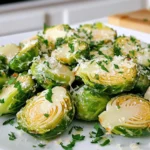 - 1 lb Brussels sprouts, halved - 4 tablespoons unsalted butter - 3 cloves garlic, minced - 1 teaspoon red pepper flakes (optional) - Salt and pepper to taste - ½ cup grated Parmesan cheese - 1 tablespoon lemon juice - Fresh parsley, chopped (for garnish) To make this dish, you will need one pound of Brussels sprouts. Use four tablespoons of unsalted butter for richness. Three cloves of garlic add great flavor. Use one teaspoon of red pepper flakes if you like some heat. Salt and pepper help to season your dish. You will also need half a cup of grated Parmesan cheese for a cheesy finish. One tablespoon of lemon juice adds a nice zing. Finally, chop fresh parsley for a colorful garnish. You can choose to add red pepper flakes for a spicy kick. If you prefer a milder taste, skip these. Adding nuts, like pine nuts or walnuts, can give a nice crunch. A squeeze of extra lemon juice can brighten up the flavors even more. Start by preheating your oven to 400°F (200°C). This step is key to getting crispy Brussels sprouts. While the oven heats, take 1 pound of Brussels sprouts and cut them in half. Place them in a large bowl. Toss the halved sprouts with olive oil, salt, and pepper. Ensure every piece gets coated well. This helps in the roasting process. Spread the Brussels sprouts onto a baking sheet in a single layer. Make sure they are not crowded. Roast them in the oven for 20 to 25 minutes. Halfway through, toss them for even cooking. You want them golden brown and crisp-tender. While they roast, melt 4 tablespoons of unsalted butter in a saucepan over medium heat. Add 3 cloves of minced garlic and optional red pepper flakes. Cook this for 1-2 minutes, just until the garlic smells good. Be careful not to burn it; burnt garlic can taste bitter. Once the Brussels sprouts are roasted, take them out of the oven. Drizzle your garlic butter mixture over them. Add 1 tablespoon of lemon juice for a bright flavor. Next, sprinkle ½ cup of grated Parmesan cheese on top. Return them to the oven for 5 more minutes. This melts the cheese nicely. Finally, garnish with chopped parsley. Serve these warm for the best taste. Enjoy your Garlic Butter Brussels Sprouts with Parmesan! To boost the flavor of your Garlic Butter Brussels Sprouts, use fresh garlic. Fresh garlic gives a punchy taste. You can also add lemon zest for a bright flavor. A sprinkle of balsamic vinegar adds depth. If you like heat, include more red pepper flakes. Try adding herbs like thyme or rosemary for a nice twist. Roasting the Brussels sprouts at 400°F helps them get crispy. Make sure they are in a single layer on the baking sheet. Toss them halfway through to get even cooking. The goal is golden brown, crisp-tender sprouts. Keep an eye on them to avoid burning the garlic in the butter. This step is key for a rich taste. If you don't have Brussels sprouts, use green beans instead. They roast well and taste great with garlic butter. For a dairy-free option, try nutritional yeast instead of Parmesan cheese. You can also swap lemon juice with vinegar for a different tang. Adjust the red pepper flakes based on your heat preference. {{image_2}} To make this dish vegan, swap the butter for plant-based butter or olive oil. Use nutritional yeast instead of Parmesan cheese for some cheesy flavor. The steps remain the same, and you can enjoy a delicious vegan version. You can add extra veggies for more color and flavor. Try mixing in sliced bell peppers or diced onions. Nuts like walnuts or almonds also add a nice crunch. For a heartier dish, toss in cooked quinoa or farro before serving. To change the taste, try adding different herbs. Rosemary or thyme pairs well with Brussels sprouts. For a spicy kick, increase the red pepper flakes or add a splash of hot sauce. A drizzle of balsamic glaze adds sweetness and depth, making each bite even better. You can store leftover Garlic Butter Brussels Sprouts in an airtight container. Make sure they cool down first. Place them in the fridge for up to three days. This keeps them fresh and tasty. To reheat, use the oven for the best results. Preheat it to 350°F (175°C). Spread the sprouts on a baking sheet. Heat for about 10-15 minutes. This helps keep them crispy. You can also use a microwave. Just heat for 1-2 minutes, but they may lose some crispness. You can freeze Brussels sprouts, but they need prep. First, let them cool completely. Then, place them in a freezer bag. Remove as much air as possible. They can last up to three months in the freezer. When you are ready, thaw them in the fridge before reheating. Yes, you can use frozen Brussels sprouts. They save time and are easy to find. Just remember to thaw them first. Drain any extra water before cooking. This helps keep the texture nice and firm. To make this dish gluten-free, ensure all your ingredients are gluten-free. The butter, garlic, and Parmesan cheese are typically gluten-free. Just check labels to be sure. You can also use gluten-free breadcrumbs instead of cheese for a crunchy topping. Garlic butter Brussels sprouts pair well with many dishes. Try serving them with roast chicken or grilled fish. They also taste great with pasta or quinoa. If you want a vegetarian option, serve them with a hearty grain salad. This guide covered all you need to make delicious Garlic Butter Brussels Sprouts. We reviewed the key ingredients, precise measurements, and optional add-ins. I shared detailed steps for preparation and cooking, plus tips for great taste and texture. You learned variations, storage info, and answers to common questions. Enjoy making this tasty dish. It’s simple and rewarding. With practice, you’ll impress everyone with your cooking skills.