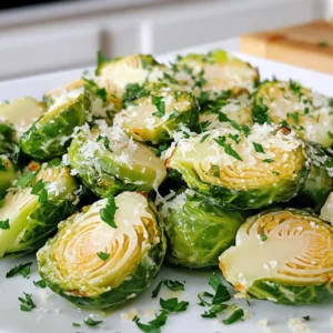 - 1 lb Brussels sprouts, halved - 4 tablespoons unsalted butter - 3 cloves garlic, minced - 1 teaspoon red pepper flakes (optional) - Salt and pepper to taste - 1/2 cup grated Parmesan cheese - 1 tablespoon lemon juice - Fresh parsley, chopped (for garnish) To make this dish, you will need one pound of Brussels sprouts. Use four tablespoons of unsalted butter for richness. Three cloves of garlic add great flavor. Use one teaspoon of red pepper flakes if you like some heat. Salt and pepper help to season your dish. You will also need half a cup of grated Parmesan cheese for a cheesy finish. One tablespoon of lemon juice adds a nice zing. Finally, chop fresh parsley for a colorful garnish. You can choose to add red pepper flakes for a spicy kick. If you prefer a milder taste, skip these. Adding nuts, like pine nuts or walnuts, can give a nice crunch. A squeeze of extra lemon juice can brighten up the flavors even more. Start by preheating your oven to 400°F (200°C). This step is key to getting crispy Brussels sprouts. While the oven heats, take 1 pound of Brussels sprouts and cut them in half. Place them in a large bowl. Toss the halved sprouts with olive oil, salt, and pepper. Ensure every piece gets coated well. This helps in the roasting process. Spread the Brussels sprouts onto a baking sheet in a single layer. Make sure they are not crowded. Roast them in the oven for 20 to 25 minutes. Halfway through, toss them for even cooking. You want them golden brown and crisp-tender. While they roast, melt 4 tablespoons of unsalted butter in a saucepan over medium heat. Add 3 cloves of minced garlic and optional red pepper flakes. Cook this for 1-2 minutes, just until the garlic smells good. Be careful not to burn it; burnt garlic can taste bitter. Once the Brussels sprouts are roasted, take them out of the oven. Drizzle your garlic butter mixture over them. Add 1 tablespoon of lemon juice for a bright flavor. Next, sprinkle 1/2 cup of grated Parmesan cheese on top. Return them to the oven for 5 more minutes. This melts the cheese nicely. Finally, garnish with chopped parsley. Serve these warm for the best taste. Enjoy your Garlic Butter Brussels Sprouts with Parmesan! To boost the flavor of your Garlic Butter Brussels Sprouts, use fresh garlic. Fresh garlic gives a punchy taste. You can also add lemon zest for a bright flavor. A sprinkle of balsamic vinegar adds depth. If you like heat, include more red pepper flakes. Try adding herbs like thyme or rosemary for a nice twist. Roasting the Brussels sprouts at 400°F helps them get crispy. Make sure they are in a single layer on the baking sheet. Toss them halfway through to get even cooking. The goal is golden brown, crisp-tender sprouts. Keep an eye on them to avoid burning the garlic in the butter. This step is key for a rich taste. If you don't have Brussels sprouts, use green beans instead. They roast well and taste great with garlic butter. For a dairy-free option, try nutritional yeast instead of Parmesan cheese. You can also swap lemon juice with vinegar for a different tang. Adjust the red pepper flakes based on your heat preference. {{image_2}} To make this dish vegan, swap the butter for plant-based butter or olive oil. Use nutritional yeast instead of Parmesan cheese for some cheesy flavor. The steps remain the same, and you can enjoy a delicious vegan version. You can add extra veggies for more color and flavor. Try mixing in sliced bell peppers or diced onions. Nuts like walnuts or almonds also add a nice crunch. For a heartier dish, toss in cooked quinoa or farro before serving. To change the taste, try adding different herbs. Rosemary or thyme pairs well with Brussels sprouts. For a spicy kick, increase the red pepper flakes or add a splash of hot sauce. A drizzle of balsamic glaze adds sweetness and depth, making each bite even better. You can store leftover Garlic Butter Brussels Sprouts in an airtight container. Make sure they cool down first. Place them in the fridge for up to three days. This keeps them fresh and tasty. To reheat, use the oven for the best results. Preheat it to 350°F (175°C). Spread the sprouts on a baking sheet. Heat for about 10-15 minutes. This helps keep them crispy. You can also use a microwave. Just heat for 1-2 minutes, but they may lose some crispness. You can freeze Brussels sprouts, but they need prep. First, let them cool completely. Then, place them in a freezer bag. Remove as much air as possible. They can last up to three months in the freezer. When you are ready, thaw them in the fridge before reheating. Yes, you can use frozen Brussels sprouts. They save time and are easy to find. Just remember to thaw them first. Drain any extra water before cooking. This helps keep the texture nice and firm. To make this dish gluten-free, ensure all your ingredients are gluten-free. The butter, garlic, and Parmesan cheese are typically gluten-free. Just check labels to be sure. You can also use gluten-free breadcrumbs instead of cheese for a crunchy topping. Garlic butter Brussels sprouts pair well with many dishes. Try serving them with roast chicken or grilled fish. They also taste great with pasta or quinoa. If you want a vegetarian option, serve them with a hearty grain salad. This guide covered all you need to make delicious Garlic Butter Brussels Sprouts. We reviewed the key ingredients, precise measurements, and optional add-ins. I shared detailed steps for preparation and cooking, plus tips for great taste and texture. You learned variations, storage info, and answers to common questions. Enjoy making this tasty dish. It’s simple and rewarding. With practice, you’ll impress everyone with your cooking skills.