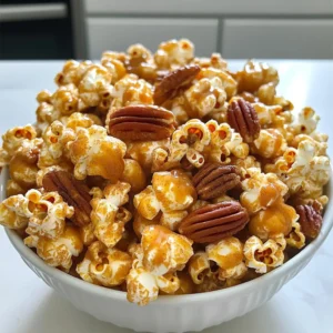 - 1/2 cup popcorn kernels - 1 cup pecans, chopped - 1 cup brown sugar - 1/2 cup unsalted butter - 1 teaspoon ground cinnamon - 1/4 teaspoon salt - 1/4 teaspoon baking soda - 1 teaspoon vanilla extract Gathering the right ingredients is key to making Brown Sugar Cinnamon Pecan Popcorn. First, you need popcorn kernels. Choose fresh ones for the best pop. Next, get chopped pecans. They add crunch and flavor. Brown sugar gives the popcorn its sweet, caramel-like taste. Unsalted butter helps bind everything together. For flavor, grab ground cinnamon. It gives warmth and spice. A bit of salt enhances the sweetness. Baking soda works magic in the caramel, making it light. Finally, vanilla extract adds a rich note. Each ingredient plays a role in making this popcorn a tasty treat. When you have everything, you’re ready to start making this delicious snack. - Equipment Used: You need a large pot with a lid and some oil. - Tips for Popping: Heat about 2 tablespoons of oil over medium heat. Add 1/2 cup of popcorn kernels. Cover the pot and shake it gently. When the popping slows, transfer the popcorn to a large bowl. - Optimal Toasting Time: Toast 1 cup of chopped pecans for about 3-4 minutes. - How to Avoid Burning: Stir the pecans frequently as they toast. Watch them closely for a golden color and nice smell. - Key Temperature Tips: Reduce heat to medium-low before adding the sauce ingredients. - Stirring Techniques: In the pot, mix 1/2 cup unsalted butter, 1 cup brown sugar, 1 teaspoon ground cinnamon, and 1/4 teaspoon salt. Stir until smooth and let it boil gently for 2 minutes without stirring. - Proper Mixing Tips: Pour the caramel over the popcorn and pecans at once. - Ensuring Even Coating: Use a spatula to gently mix everything until the popcorn is fully coated. - Best Practices for Cooling: Spread the popcorn mixture on a parchment-lined baking sheet. - Presentation Ideas: Allow it to cool for 20-30 minutes. Once cool, break it into pieces. Serve it in a large bowl or individual bags. To avoid soggy popcorn, start with high-quality kernels. Use fresh kernels for the best pop. When popping, use medium heat and shake the pot often. This helps the heat spread and pop evenly. Once popped, transfer the popcorn to a bowl right away. This stops cooking and keeps it crisp. You can add more spices to boost the flavor. Consider adding a pinch of nutmeg or ginger for warmth. If you love chocolate, drizzle melted chocolate over the cooled popcorn. For a fun twist, try adding a dash of cayenne pepper for heat. Each spice can give your snack a unique flair. Pair this popcorn with warm apple cider or hot chocolate for a cozy treat. If you want a fun snack for a party, serve it in small bags or cups. Store any leftovers in an airtight container. This keeps the popcorn fresh and crunchy. If you need to refresh it, pop it in the oven for a few minutes. {{image_2}} You can switch out pecans for other nuts. Almonds add a nice crunch. They have a lighter flavor but still taste great with brown sugar. Walnuts work well too. They offer a rich, earthy taste. Just chop them up like you would with pecans. Toast them in the pot before adding the caramel sauce for the best flavor. If you want a vegan version, swap the butter for coconut oil or vegan butter. This keeps the rich texture without dairy. For a gluten-free option, double-check your brown sugar and baking soda. Most brands are gluten-free, but it’s good to be sure. You can enjoy this treat without worry! Want to mix it up? Try adding other flavors! A pinch of nutmeg or ginger can give a warm twist. You might also consider a dash of cocoa powder for a chocolatey kick. Try adding a splash of maple syrup instead of some brown sugar for a unique taste. These little changes can make your popcorn stand out! To keep your Brown Sugar Cinnamon Pecan Popcorn fresh, use airtight containers. These containers stop air and moisture from ruining your snack. You can also use resealable bags. Make sure to squeeze out as much air as you can before sealing. Store the popcorn at room temperature. Avoid putting it in the fridge or freezer, as this can make it soggy. How long can it last? Your popcorn will stay tasty for about 1 week when stored properly. After a week, it may still taste good, but it will lose its crunch. To refresh the popcorn, preheat your oven to 250°F (120°C). Spread the popcorn on a baking sheet. Heat for about 10 minutes. This restores its crunch and warmth. Enjoy your snack as if it were fresh! You can use coconut oil or a dairy-free margarine instead of butter. These options give a nice flavor and keep the popcorn soft. You may also try using nut milk in your caramel sauce. Just ensure all ingredients are dairy-free. Experimenting can lead to new flavors and textures you might enjoy. Yes, you can use microwave popcorn, but there are some things to note. Store-bought microwave popcorn often has added flavors and salt. This can change the taste of your final snack. If you decide to use it, choose plain popcorn. You will need to adjust the amount of salt in your caramel sauce since microwave popcorn can be salty. Yes, you can make this popcorn ahead of time. Store it in an airtight container to keep it fresh. It stays crunchy for about a week. For best results, do not mix it with other snacks. This keeps the flavors pure and the texture perfect. If you want to make it even earlier, consider freezing it in a sealed bag. Just let it thaw before serving. This blog post covered how to make brown sugar cinnamon pecan popcorn. We explored the main ingredients like popcorn kernels, pecans, and brown sugar. I shared step-by-step instructions, tips for perfect texture, and ways to store it. You can customize this recipe by using different nuts or making it vegan. With these simple steps, you can enjoy a tasty snack. Remember, the right methods and ingredients lead to the best results. Happy popping!