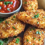 - 1 lb chicken tenders - 1 cup breadcrumbs (preferably panko) - ½ cup grated Parmesan cheese - 2 cloves garlic, minced - 1 teaspoon dried Italian herbs (oregano, basil, thyme) - ½ teaspoon paprika - 1 teaspoon salt - ½ teaspoon black pepper - 1 large egg - 2 tablespoons olive oil Gather all these ingredients before you start. Using panko breadcrumbs gives a great crunch. The garlic and herbs add lots of flavor. Make sure to use fresh garlic for the best taste. The egg will help the coating stick to the chicken. Olive oil adds moisture and richness. When you combine these ingredients, you create a tasty base. This mix makes your chicken tenders crispy and full of flavor. Don't skip the seasoning! It makes a big difference in taste. - Preheat the air fryer to 400°F (200°C). - In a bowl, mix breadcrumbs, grated Parmesan cheese, minced garlic, dried herbs, paprika, salt, and black pepper. This blend adds great flavor. - In a separate bowl, beat the egg and add olive oil. Mix well. - Dip each chicken tender into the egg mixture. Ensure it is fully coated. - Next, roll the chicken in the breadcrumb mixture. Press down gently to coat evenly. Repeat this for all chicken tenders. - Place the coated chicken tenders in the air fryer basket. Arrange them in a single layer with space in between. - Air fry for 12-15 minutes. Flip the tenders halfway through. They should be golden brown and cooked through. To be safe, check that the internal temperature reaches 165°F (75°C). - After cooking, let the chicken rest for a few minutes before serving. Enjoy your crispy treat! To get your chicken tenders nice and crispy, use panko breadcrumbs. They add a great crunch that regular breadcrumbs can’t match. Make sure to preheat your air fryer before cooking. This step helps the tenders cook evenly and become crispy. You can adjust the garlic and spice levels to fit your taste. If you love garlic, add more! Feel free to try different herbs too. Oregano and thyme work great, but rosemary or parsley can be fun choices. Always check the chicken's doneness with a meat thermometer. The chicken should reach 165°F (75°C) to be safe to eat. This ensures your chicken is juicy and cooked perfectly every time. {{image_2}} You can change the coating for fun. Use crushed cornflakes or almond flour for a gluten-free option. These choices still give you a crispy bite. You can also swap in different cheeses. Cheddar or mozzarella can add a new flavor twist. Add lemon zest for a fresh taste. It brightens the tenders and makes them pop. If you like it spicy, add cayenne pepper. Just a pinch can give your chicken a nice kick without being too hot. For sides, serve with a fresh salad or steamed veggies. They balance the meal and add good nutrients. You can also dip the tenders in your favorite sauce. Marinara or ranch dressing are great picks. They make each bite even better. You can store leftover chicken tenders in a few simple ways. First, place them in an airtight container. They will stay fresh in the fridge for up to 3 days. If you want to keep them longer, freeze the tenders. Just make sure to wrap them well in plastic wrap or foil before placing them in a freezer bag. When it is time to enjoy your leftovers, the air fryer is your best friend. Reheat the chicken tenders in the air fryer to keep them crispy. Preheat the air fryer to 350°F (175°C) and cook for about 5-7 minutes. Avoid the microwave. Microwaving can make them soggy and lose that nice crunch. Enjoy your garlic parmesan chicken tenders just as delicious as the first time! Yes, you can use frozen chicken tenders. Just remember to adjust the cooking time. They may need a few extra minutes to cook through. Check them at about 15 minutes. Make sure they reach 165°F inside for safety. Marinara, ranch, or garlic aioli are great choices. These sauces add fun flavors. You can even mix these sauces for a unique taste. Try dipping them in more than one sauce for extra fun! To make this recipe healthier, use less oil. You can also bake the tenders instead of air frying. Baking helps cut down on fat while still giving you a tasty meal. Enjoy your chicken tenders guilt-free! In this post, we covered how to make crispy garlic Parmesan chicken tenders. You learned about the main ingredients, seasoning, and how to bind them. We also shared tips for a perfect cook and variations to try. Remember to check the chicken’s doneness for safety. Enjoy these tenders with your favorite sides and sauces. They are easy to make and full of flavor. Cook them right, and you will impress everyone!