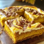 To make pumpkin cream cheese coffee cake, you will need: - 2 cups all-purpose flour - 1 teaspoon baking powder - 1 teaspoon baking soda - 1 teaspoon ground cinnamon - ½ teaspoon ground nutmeg - ½ teaspoon salt - 1 cup sugar - ½ cup unsalted butter, softened - 1 cup canned pumpkin puree - 2 large eggs - 1 teaspoon vanilla extract - 8 oz cream cheese, softened - ½ cup powdered sugar - ¼ cup chopped pecans (optional) You will need some tools to make this cake: - Mixing bowls (medium and large) - Whisk - Electric mixer or hand mixer - 9x13 inch baking dish - Rubber spatula - Measuring cups and spoons - Knife for swirling - Toothpick for testing If you lack some ingredients, here are some substitutes: - All-purpose flour: You can use whole wheat flour for a nuttier taste. - Unsalted butter: Use coconut oil or margarine for a dairy-free option. - Canned pumpkin: Fresh pumpkin puree works well, but ensure it is smooth. - Eggs: Flax eggs or applesauce can replace eggs for a vegan version. - Cream cheese: Use dairy-free cream cheese if you want a vegan cake. - Pecans: Walnuts or almonds are great crunchy alternatives. This cake is simple to make and loaded with flavor. You can enjoy it for breakfast or dessert! First, we need to get our oven ready. Preheat your oven to 350°F (175°C). This step is key for even baking. Next, take a 9x13 inch baking dish. Grease it with butter and dust it with flour. This will help the cake come out easily when it's done. In a medium bowl, mix the dry ingredients. Combine 2 cups of flour, 1 teaspoon of baking powder, 1 teaspoon of baking soda, 1 teaspoon of ground cinnamon, ½ teaspoon of ground nutmeg, and ½ teaspoon of salt. Whisk these together well and set them aside. In a large mixing bowl, beat ½ cup of softened butter with 1 cup of sugar. Mix until it looks light and fluffy. This will take about 3-4 minutes. Then, add in 1 cup of canned pumpkin puree, 2 large eggs, and 1 teaspoon of vanilla extract. Beat everything together until it’s well mixed. Now, gradually add the dry mix to the wet mix. Stir gently until just combined. Make sure not to overmix. This keeps the cake light. In another bowl, take 8 oz of softened cream cheese. Beat it with ½ cup of powdered sugar. Mix until it’s smooth and creamy. This filling will add a nice touch to the cake. Pour half of the pumpkin batter into the greased dish. Spread it out evenly. Then, dollop the cream cheese mixture on top. Use a knife to swirl the cream cheese into the pumpkin batter. Finally, add the rest of the pumpkin batter on top. If you like, sprinkle ¼ cup of chopped pecans on top for some crunch. Bake your cake in the preheated oven for 30-35 minutes. Check with a toothpick; it should come out clean when done. Let the cake cool for about 10 minutes in the pan before cutting it into squares. Enjoy it warm or at room temperature! To make your cake fluffy, use room temperature butter. Softened butter mixes better with sugar. Beat them well until light and airy. This process adds air into the batter. Next, do not overmix the ingredients. Mix until just combined. Overmixing can make the cake dense. Swirling the cream cheese filling takes practice. Start by dolloping the cream cheese mixture on the pumpkin batter. Use a knife or a toothpick to swirl. Gently cut into the batter and lift up. Aim for a marbled look, not a fully mixed one. This creates lovely swirls when baked. Serve your pumpkin cream cheese coffee cake warm or at room temperature. Pair it with coffee or tea for a cozy treat. You can also add a dusting of powdered sugar on top. For extra crunch, sprinkle chopped pecans before serving. Enjoy this delightful cake at breakfast or as an afternoon snack. {{image_2}} To make a gluten-free version, swap regular flour for gluten-free flour. Use a blend that works well in baking. I recommend a mix of almond flour and coconut flour for the best texture. You may need to adjust the baking powder slightly. This cake will still be moist and delicious. You won’t miss the gluten at all! You can easily make this coffee cake vegan. Replace eggs with flax eggs or applesauce. For the butter, use coconut oil or a vegan butter substitute. Instead of cream cheese, try a plant-based cream cheese. It gives the same creamy texture. Your cake will still be rich and tasty without animal products. Feel free to get creative with flavors! Adding chocolate chips gives a sweet twist. You can also mix in dried cranberries or raisins for extra texture. Want some spice? Try adding ground ginger or allspice for a warm kick. You can even switch nuts for walnuts or almonds. Each addition changes the cake’s taste, so have fun experimenting! To keep your Pumpkin Cream Cheese Coffee Cake fresh, store it in an airtight container. You can also wrap it tightly with plastic wrap or aluminum foil. This helps keep moisture in and prevents it from drying out. If you store it properly, it will last for about 3 to 4 days at room temperature. For longer storage, consider refrigerating it. Just remember to bring it back to room temperature before serving for the best taste. If you want to save some cake for later, freezing is a great option. First, let the cake cool completely. Then, cut it into squares. Wrap each piece tightly in plastic wrap. After that, place the wrapped pieces in a freezer-safe bag. This method helps prevent freezer burn. The cake can stay in the freezer for up to 3 months. When you’re ready to enjoy, simply thaw it in the fridge overnight or leave it on the counter for a few hours. To reheat your Pumpkin Cream Cheese Coffee Cake, preheat your oven to 350°F (175°C). Place the desired amount of cake on a baking sheet. Cover it loosely with aluminum foil to prevent it from browning too much. Heat for about 10 to 15 minutes, or until warm. You can also use the microwave for a quicker option. Just heat a piece for 15 to 30 seconds. Enjoy it warm, as it enhances the flavors and texture. Yes, you can use fresh pumpkin. To do this, cut a pumpkin, scoop out the seeds, and roast it until soft. Once cooled, mash or puree the pumpkin. Fresh pumpkin has a great flavor, but it may have more water than canned. You might want to drain some liquid to avoid a soggy cake. Pumpkin cream cheese coffee cake lasts about 3 to 4 days when stored at room temperature. If you keep it in the fridge, it can last up to a week. Make sure to cover it well to keep it fresh. Yes, you can make this cake ahead of time. Bake it the day before and let it cool. Then, store it in an airtight container. This allows the flavors to meld overnight, making it even tastier. If you don't have pecans or prefer not to use them, try walnuts or almonds. Both add a nice crunch. You can also skip the nuts if you want a nut-free cake. Just enjoy the smooth, creamy texture of the cake! This article covered all you need to bake a rich pumpkin cream cheese coffee cake. We shared the essential ingredients, tools, and substitutes. You learned step-by-step how to prep, mix, layer, and bake. Our tips helped you achieve the perfect texture and swirl. Plus, you explored gluten-free, vegan options and fun flavors. Finally, we reviewed how to store and reheat leftovers. This recipe is simple and full of tasty options that everyone can enjoy. Get ready to impress family and friends with your baking skills!