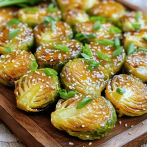 To make miso butter roasted Brussels sprouts, you will need: - 1 lb Brussels sprouts, halved - 3 tablespoons unsalted butter - 2 tablespoons white miso paste - 2 tablespoons maple syrup - 2 cloves garlic, minced - 1 tablespoon sesame oil - Salt and pepper to taste - 1 tablespoon sesame seeds (optional, for garnish) - 2 green onions, sliced (for garnish) Choosing the right ingredients makes a big difference. Fresh Brussels sprouts are key. Look for firm, bright green sprouts. They should feel heavy for their size. For the miso, use high-quality white miso paste. It has a mild flavor that blends well with butter and maple syrup. Use real unsalted butter, as it adds richness. Fresh garlic gives a strong, fragrant taste. If you can't find Brussels sprouts, try green beans or cauliflower. For a vegan version, swap butter with vegan butter or coconut oil. You can use any miso, but yellow or red varieties will change the taste. For a sweeter touch, substitute maple syrup with honey or agave nectar. If you want a nutty flavor, try peanut oil instead of sesame oil. Start by preheating your oven to 400°F (200°C). This heat helps the Brussels sprouts get crispy. Next, line a baking sheet with parchment paper. This makes for easy cleanup and helps the sprouts roast evenly. In a small saucepan, melt 3 tablespoons of unsalted butter over low heat. Keep an eye on it. Once melted, remove it from the heat. Now, whisk in 2 tablespoons of white miso paste, 2 tablespoons of maple syrup, 2 cloves of minced garlic, and 1 tablespoon of sesame oil. Mix until smooth. This blend is rich and full of flavor. Take 1 pound of Brussels sprouts and cut them in half. Place them in a large bowl. Pour your miso butter mixture over the sprouts. Toss gently to coat each sprout well. Next, spread them out on the prepared baking sheet with the cut side down. This position helps them caramelize nicely. Roast the Brussels sprouts in the preheated oven for 20 to 25 minutes. Check them halfway through and shake the pan. This helps them roast evenly. You want them to be tender and golden brown. When they’re done, add salt and pepper to taste. For a final touch, transfer them to a serving dish and garnish with sesame seeds and sliced green onions. Enjoy your flavorful delight! To store leftover Brussels sprouts, let them cool first. Place them in an airtight container. They will stay fresh in the fridge for up to three days. Reheat them in the oven for the best taste. You can also use a microwave if you’re in a hurry. Just be careful not to overcook them. You can boost the flavors of miso butter Brussels sprouts. Try adding a splash of soy sauce. A pinch of chili flakes gives a nice kick too. For a nutty touch, add crushed peanuts or walnuts. Fresh herbs like cilantro or basil can brighten the dish. Experimenting with these will help you find your favorite mix. One common mistake is not cutting the Brussels sprouts evenly. This can lead to uneven cooking. Be sure to cut them in half so they roast well. Another mistake is not preheating the oven. A hot oven helps with that perfect caramelization. Lastly, don’t skip the seasoning. Salt and pepper are key to making the flavors pop! {{image_2}} You can use many types of miso in this dish. White miso has a sweet taste. It blends well with butter and maple syrup. You might also try yellow miso for a richer flavor. It adds depth without being too salty. Red miso gives a stronger taste. Use it if you love bold flavors. Each type changes the dish a little. Experiment to find your favorite! Want to kick it up a notch? Add-ins can make a big difference. Try adding chili flakes for heat. A sprinkle of lemon zest brightens the flavors. You can also toss in nuts, like almonds or walnuts, for crunch. If you love cheese, sprinkle some Parmesan on top before serving. These flavor boosters bring new life to your Brussels sprouts. These Brussels sprouts are great as a side dish. They pair well with grilled chicken or fish. You can also serve them with rice or quinoa for a full meal. For a fun twist, mix them into a salad. Add greens, nuts, and a light dressing. The miso butter flavor will shine through. Don't forget to garnish them with sesame seeds and green onions. They make the dish look beautiful and add extra flavor! Store leftover Brussels sprouts in an airtight container. This helps keep them fresh. Make sure to let them cool to room temperature first. Once cooled, seal them well to avoid drying out. Keep them in the fridge for up to three days. If you are unsure, check for any off smells or changes in texture. Freezing Brussels sprouts is a great way to save them for later. First, blanch them in boiling water for two minutes. This step helps maintain their color and texture. After blanching, plunge them into cold water to stop the cooking. Drain them well and spread them on a baking sheet. Freeze the sprouts for about one hour. Once frozen, transfer them to a freezer bag. They can last up to three months in the freezer. To reheat, you have a few options. The oven is best for keeping their crispiness. Preheat your oven to 350°F (175°C). Spread the Brussels sprouts on a baking sheet and heat for about 10-15 minutes. You can also use a skillet. Heat some oil in the pan and add the sprouts. Stir them occasionally until they are hot. Avoid using the microwave. It can make them soggy and lose that delicious texture. Roasting Brussels sprouts takes about 20 to 25 minutes. Start at 400°F (200°C). Check for tenderness and a nice golden color. If they are not done, roast for a few more minutes. Remember to shake the pan halfway to cook them evenly. Yes, you can make this recipe vegan. Simply replace the butter with vegan butter or coconut oil. Also, ensure the miso paste is vegan. This change keeps the flavor rich and delicious without using animal products. These Brussels sprouts pair well with many dishes. Try serving them with grilled chicken, salmon, or tofu. They also work great as a side for rice or quinoa dishes. Feel free to mix and match to find your favorite combinations. You can prepare the Brussels sprouts ahead of time. Toss them with the miso butter mixture, then store them in the fridge. Roast them just before serving for the best taste and texture. You can also reheat leftovers in the oven for a quick side dish. Miso butter roasted Brussels sprouts are simple yet delightful. We explored key ingredients, tips for quality, and useful alternatives. I shared clear steps to prepare, roast, and store these sprouts for best results. Lastly, we looked at fun variations and FAQs to enhance your dish. Enjoy this recipe at your next meal. Trust me, your taste buds will thank you!